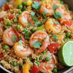 Für Cajun Shrimp Fried Rice braucht man frische und einfache Zutaten. Hier sind die Hauptzutaten: