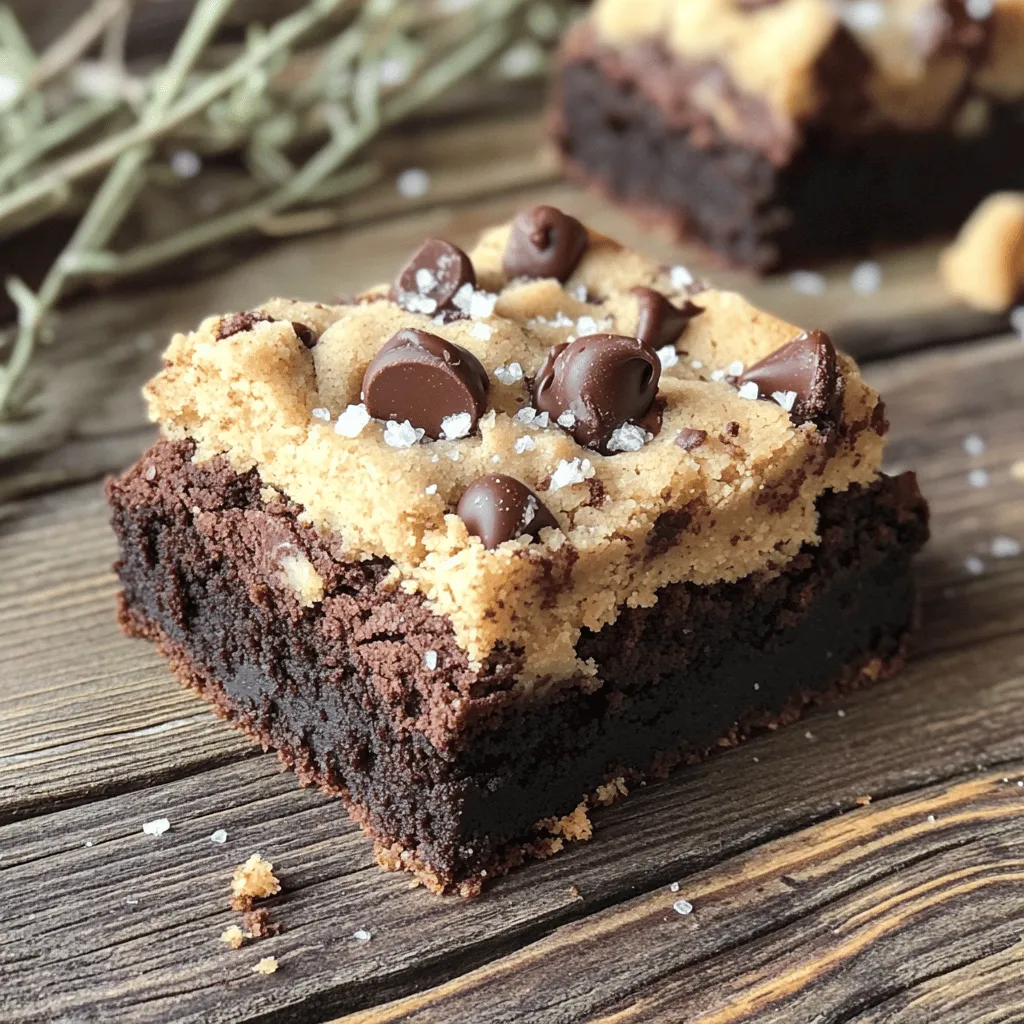 Um Fudgy Chewy Brookies zu machen, brauchst du einige einfache Zutaten. Hier ist die Liste: - 1 Tasse Allzweckmehl - 1/2 Tasse ungesüßtes Kakaopulver - 1/2 Teelöffel Backpulver - 1/4 Teelöffel Salz - 1/3 Tasse ungesalzene Butter, geschmolzen - 1 Tasse brauner Zucker, gepackt - 1 großes Ei - 1 Teelöffel Vanilleextrakt - 1/2 Tasse Schokoladenstückchen (halb süß oder dunkel) - 1 Tasse Keksteig (gekauft oder selbstgemacht) - Meersalzflocken zum Bestreuen (optional) Diese Zutaten machen die Brookies lecker und fudgy. Das Kakaopulver gibt den Brownies ihren tiefen Schokoladengeschmack. Das Mehl sorgt für die Struktur, während die Butter und der braune Zucker die Süße und Feuchtigkeit bringen. Du kannst deine Brookies ganz nach deinem Geschmack anpassen. Hier sind einige Ideen: - Füge Nüsse hinzu, wie Walnüsse oder Pekannüsse. - Verwende weiße Schokoladenstückchen für einen anderen Geschmack. - Probiere verschiedene Keksteige, wie Erdnussbutter oder Haferflocken. - Streue zusätzliche Schokoladensplitter oder Nüsse oben drauf. Diese Variationen machen das Rezept spannend. Du kannst immer wieder neue Geschmäcker entdecken. Jede Zutat hat ihre eigene Rolle im Rezept. Zum Beispiel: - Kakaopulver: Es gibt den Brownies ihren reichen Geschmack. Achte darauf, ungesüßtes Kakaopulver zu verwenden. - Brauner Zucker: Er macht die Brookies feucht und gibt ihnen einen leichten Karamellgeschmack. - Schokoladenstückchen: Diese sorgen für extra Schokoladengeschmack und eine tolle Textur. Wenn du auf die Qualität der Zutaten achtest, wird das Ergebnis noch besser. Frische Zutaten machen den Unterschied. Du kannst die Fudgy Chewy Brookies nach dem [Full Recipe] genießen. Heize deinen Ofen auf 175°C vor. Nimm eine 20x20 cm Backform und lege sie mit Backpapier aus. Lass an den Kanten etwas Überhang. So kannst du die Brookies später einfach herausnehmen. Dies ist ein wichtiger Schritt, um ein Festkleben zu vermeiden. In einer großen Schüssel mische das Allzweckmehl, Kakaopulver, Backpulver und Salz gut. Diese Mischung ist die Grundlage für den Brownie-Teig. In einer anderen Schüssel rühre die geschmolzene Butter mit dem braunen Zucker cremig. Füge nun das Ei und den Vanilleextrakt hinzu. Rühre alles, bis es gut vermischt ist. Gib die trockenen Zutaten langsam zur feuchten Mischung. Rühre nur so lange, bis alles kombiniert ist. Dies sorgt für die fudgy Konsistenz, die wir lieben. Füge am Ende die Schokoladenstückchen hinzu und hebe sie vorsichtig unter. Gib den Brownie-Teig gleichmäßig in die vorbereitete Backform. Verwende einen Spatel, um die Oberfläche glatt zu streichen. Jetzt kommt der Keksteig. Brösele ihn gleichmäßig über die Brownie-Schicht. Du kannst die Stücke leicht andrücken, wenn du möchtest. Wenn du magst, streue etwas Meersalzflocken darüber. Dies gibt einen tollen süß-salzigen Geschmack. Backe die Brookies 25 bis 30 Minuten lang. Achte darauf, dass die Ränder fest aussehen. Ein Zahnstocher sollte mit ein paar feuchten Krümeln herauskommen. Lass die Brookies 10-15 Minuten in der Form abkühlen. Ziehe sie dann vorsichtig mit dem Backpapier heraus. Lege sie auf ein Kuchengitter, damit sie vollständig abkühlen. Schneide sie in quadratische Stücke. Serviere sie warm oder lass sie abkühlen. Um die perfekte Konsistenz für Fudgy Chewy Brookies zu erreichen, achte auf die Zutaten. Verwende frische Zutaten. Die Butter sollte geschmolzen, aber nicht zu heiß sein. Mische die trockenen Zutaten gut, bevor du sie zur feuchten Mischung gibst. Rühre nur so lange, bis alles kombiniert ist. Zu langes Rühren macht die Brookies trocken. Ein häufiger Fehler ist, die Brookies zu lange zu backen. Überprüfe sie nach 25 Minuten. Wenn ein Zahnstocher mit feuchten Krümeln herauskommt, sind sie fertig. Lass sie nicht zu lange in der Form. Das kann die Konsistenz beeinträchtigen. Warte auch nicht zu lange, um sie herauszunehmen. Diese Schritte helfen dir, die beste Textur zu erreichen. Verwende eine 20x20 cm Backform für gleichmäßiges Backen. Lege sie mit Backpapier aus, damit die Brookies leicht herauskommen. Heize den Ofen gut vor. Du kannst auch kleine Stücke Keksteig gleichmäßig über den Brownie-Teig bröseln. Optional kannst du Meersalzflocken hinzufügen. Sie geben einen tollen Geschmack. Für das vollständige Rezept schau dir die [Full Recipe] an! {{image_4}} Du kannst Fudgy Chewy Brookies ganz leicht abwechslungsreich gestalten. Probiere, Nüsse wie Walnüsse oder Pekannüsse hinzuzufügen. Diese geben einen schönen Crunch und mehr Geschmack. Auch getrocknete Früchte wie Kirschen oder Cranberries sind tolle Ergänzungen. Sie bringen eine fruchtige Note und einen tollen Farbkontrast. Wenn du gesünder backen möchtest, gibt es Alternativen. Ersetze die Butter durch Kokosöl für eine leichtere Variante. Du kannst auch einen Teil des Zuckers durch Honig oder Ahornsirup ersetzen. Das macht die Brookies süßer und gesünder. Vollkornmehl ist ebenfalls eine gute Wahl. Es fügt Ballaststoffe hinzu und sorgt für einen nussigen Geschmack. Für Veganer kannst du das Ei durch Apfelmus oder Leinsamen ersetzen. Das sorgt für die nötige Bindung. Glutenfreie Backmischungen sind auch eine Option. So können alle die Brookies genießen. Wenn jemand allergisch gegen Nüsse ist, lass sie einfach weg. So machst du deine Brookies für jeden geeignet. Ich empfehle dir, mit diesen Variationen zu experimentieren. So findest du deine perfekte Mischung für Fudgy Chewy Brookies! Probiere auch das [Full Recipe], um die Basis zu haben! Um die Fudgy Chewy Brookies frisch zu halten, sollten Sie sie richtig lagern. Lassen Sie die Brookies zuerst auf einem Kuchengitter abkühlen. Wickeln Sie sie dann in Frischhaltefolie oder legen Sie sie in einen luftdichten Behälter. So bleiben sie weich und lecker. Lagern Sie die Brookies bei Raumtemperatur. Vermeiden Sie es, sie im Kühlschrank aufzubewahren, da dies die Textur verändert. Um die Haltbarkeit Ihrer Brookies zu verlängern, können Sie folgende Tipps beachten: - Fügen Sie ein Stück Brot in den Behälter hinzu. Das Brot hält die Brookies feucht. - Lagern Sie die Brookies an einem kühlen, trockenen Ort. - Achten Sie darauf, die Brookies nicht der Sonne auszusetzen. Diese einfachen Tipps helfen, die Frische der Brookies zu bewahren und die Freude an jedem Stück zu verlängern. Wenn Sie die Brookies länger aufbewahren möchten, können Sie sie einfrieren. Schneiden Sie die abgekühlten Brookies in Portionen. Wickeln Sie jede Portion fest in Frischhaltefolie. Legen Sie die Portionen dann in einen gefrierfesten Behälter oder einen Gefrierbeutel. So können Sie die Brookies bis zu drei Monate aufbewahren. Um sie wieder aufzutauen, lassen Sie sie einfach bei Raumtemperatur stehen oder erwärmen Sie sie kurz in der Mikrowelle. So sind sie schnell wieder bereit zum Genießen. Fühlen Sie sich frei, das leckere Rezept für die Fudgy Chewy Brookies auszuprobieren! Fudgy Chewy Brookies bleiben frisch für etwa fünf bis sieben Tage. Lagern Sie sie in einem luftdichten Behälter. So bleiben sie weich und lecker. Wenn Sie sie länger aufbewahren möchten, frieren Sie sie ein. Im Gefrierfach halten sie bis zu drei Monate. Lassen Sie sie bei Raumtemperatur auftauen, um den vollen Geschmack zu genießen. Ja, das geht ganz leicht. Sie können die Schokoladenstückchen durch andere Zutaten ersetzen. Versuchen Sie weiße Schokolade, Karamellstückchen oder Nüsse. Jede Variante bringt einen neuen Geschmack. Achten Sie darauf, die Menge gleich zu halten, damit die Konsistenz stimmt. Brownies sind dicht und fudgy. Brookies kombinieren die Textur von Brownies und Keksen. Sie haben die feuchte, zähe Schicht von Brownies oben und die knusprige Keksbasis. Diese Mischung macht Brookies besonders. Sie bieten das Beste aus beiden Welten. Probieren Sie die Fudgy Chewy Brookies aus dem [Full Recipe] für ein perfektes Erlebnis! Fudgy Chewy Brookies sind ein leckeres Zusammenspiel aus Brownies und Cookies. Wir haben die Grundzutaten und besondere Optionen erkundet. Die Schritt-für-Schritt-Anleitung zeigt, wie einfach die Zubereitung ist. Tipps helfen, die perfekte Konsistenz zu erreichen und häufige Fehler zu vermeiden. Mit Variationen und Lagerungshinweisen macht das Backen noch mehr Spaß. Nutze diese Infos, um deine Brookies zu perfektionieren und zu genießen.