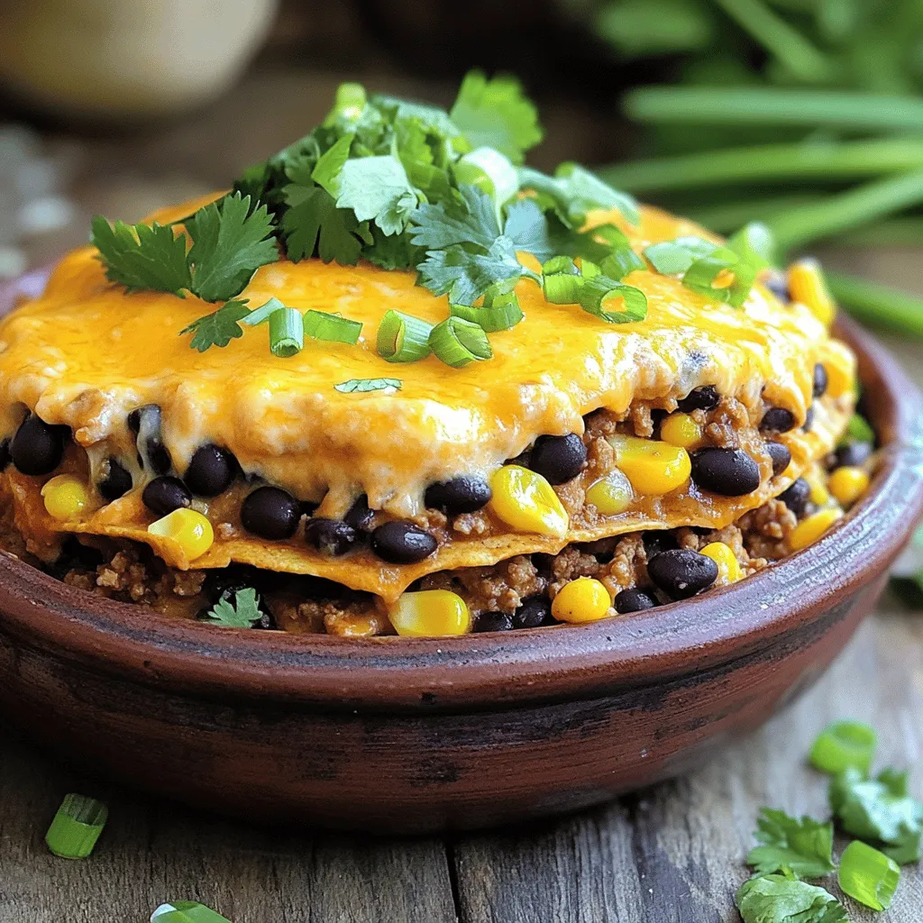Ein Taco Casserole rezept ist einfach und lecker. Die Hauptzutaten sind gemahlenes Fleisch, Bohnen und Käse. Ich empfehle, 450 g gemahlenes Rindfleisch oder Putenfleisch zu verwenden. Dieses Fleisch gibt dem Gericht viel Geschmack. Das Taco-Gewürz bringt die Würze ins Spiel. Eine Packung reicht aus, um alles zu würzen.