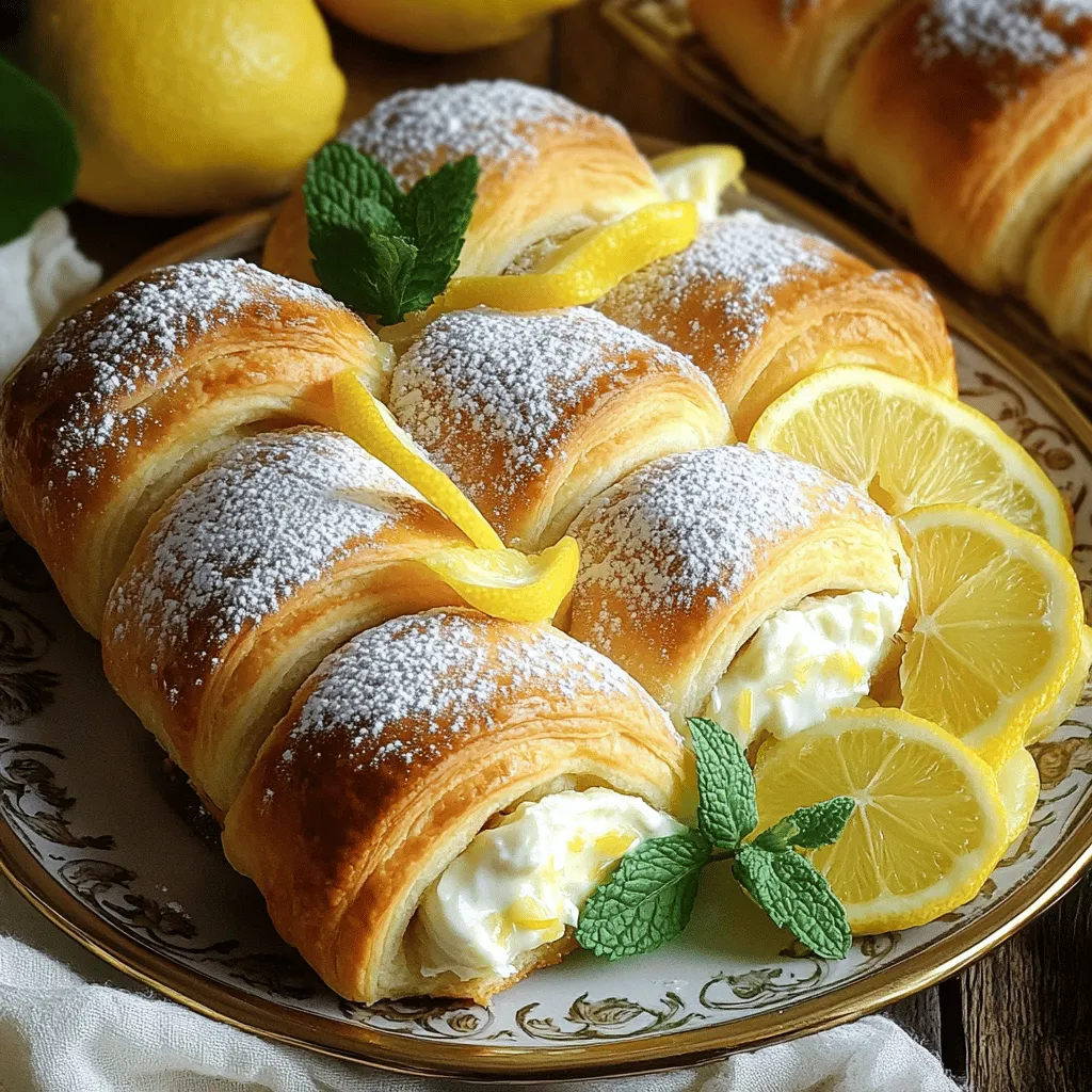 Hier sind die Zutaten für die einfachen Lemon Cheesecake Crescent Rolls. Diese Zutaten machen das Rezept lecker und frisch.