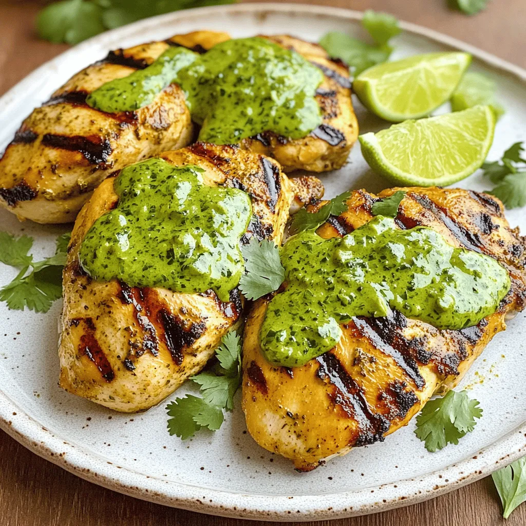 Für dieses leckere Gericht benötigst du einige einfache, aber wichtige Zutaten. Hier sind die Hauptzutaten: - 4 Hähnchenbrustfilets, ohne Haut und Knochen - 3 Esslöffel Olivenöl - 2 Teelöffel Knoblauchpulver - 1 Teelöffel Kreuzkümmel - 1 Teelöffel Paprika - Salz und Pfeffer nach Geschmack Diese Zutaten geben dem Hähnchen einen tollen Geschmack und sorgen für eine saftige Textur. Die grüne Sauce ist das Herzstück dieses Rezepts. Sie bringt Frische und einen tollen Geschmack. Die Zutaten sind: - 1 Tasse frische Korianderblätter - 1 Jalapeño, entkernt (nach Geschmack anpassen) - 1/2 Tasse griechischer Joghurt - 1/4 Tasse Mayonnaise - Saft von 1 Limette - 1/4 Teelöffel schwarzer Pfeffer Diese Zutaten machen die Sauce cremig und würzig. Der Koriander und die Jalapeño bringen eine schöne Schärfe. Frische Zutaten machen einen großen Unterschied. Hier sind einige Tipps, um die besten Zutaten zu wählen: - Hähnchen: Achte darauf, dass das Hähnchen frisch aussieht. Es sollte eine rosa Farbe haben und keinen seltsamen Geruch. - Koriander: Wähle frische, grüne Blätter ohne braune Stellen. Die Blätter sollten fest und saftig sein. - Jalapeño: Suche nach festen, glatten Schoten. Die Farbe sollte gleichmäßig grün sein. - Limetten: Wähle Limetten mit einer glatten Haut. Sie sollten schwer für ihre Größe sein. Wenn du die besten Zutaten auswählst, wird dein Gericht noch besser. Für das vollständige Rezept kannst du die [Full Recipe] ansehen. Zuerst nehme ich eine große Schüssel. Ich gebe Olivenöl, Knoblauchpulver, Kreuzkümmel, Paprika, Salz und Pfeffer hinein. Dann mische ich alles gut. Jetzt füge ich die Hähnchenbrustfilets hinzu. Ich reibe sie sorgfältig mit der Marinade ein. So ist jedes Stück gleichmäßig bedeckt. Danach decke ich die Schüssel mit Frischhaltefolie ab. Ich lasse das Hähnchen mindestens 30 Minuten im Kühlschrank marinieren. Für mehr Geschmack kann ich es bis zu 2 Stunden lassen. Als nächstes heize ich meinen Grill oder eine Pfanne vor. Die Hitze sollte mittel bis hoch sein. Ich nehme das marinierte Hähnchen aus der Schüssel. Dann lege ich es auf den Grill oder in die Pfanne. Ich brate die Stücke etwa 6-7 Minuten auf jeder Seite. Ich achte darauf, dass das Hähnchen eine Innentemperatur von 75°C erreicht. Nach dem Braten lege ich das Hähnchen auf einen Teller. Es ruht dann für 5 Minuten, bevor ich es in Scheiben schneide. Jetzt bereite ich die cremige grüne Sauce zu. Dafür nehme ich einen Mixer oder eine Küchenmaschine. Ich gebe frische Korianderblätter, Jalapeño, griechischen Joghurt, Mayonnaise, Limettensaft und schwarzen Pfeffer hinein. Ich püriere alles, bis die Mischung glatt und cremig ist. Ich probiere die Sauce und würze sie nach Bedarf. Das Hähnchen ist jetzt bereit zum Servieren. Ich schneide die marinierten Hähnchenbrustfilets in Scheiben. Dann richte ich sie schön auf Tellern an. Ich träufle die cremige grüne Sauce großzügig darüber. Für das letzte Finish lege ich Limettenviertel und frischen Koriander oben drauf. So sieht das Gericht nicht nur toll aus, sondern schmeckt auch fantastisch. Die Marinierzeit ist sehr wichtig für den Geschmack. Ich empfehle, das Hähnchen mindestens 30 Minuten zu marinieren. Für mehr Geschmack lassen Sie es bis zu 2 Stunden im Kühlschrank. So zieht die Marinade in das Fleisch ein und macht es zart und würzig. Verwenden Sie immer frische Zutaten, um das Beste aus der Marinade herauszuholen. Für das Braten oder Grillen empfehle ich, eine mittlere bis hohe Hitze zu nutzen. Braten Sie das Hähnchen etwa 6-7 Minuten auf jeder Seite. Achten Sie darauf, dass das Hähnchen eine Innentemperatur von 75°C erreicht. Lassen Sie das Hähnchen nach dem Braten 5 Minuten ruhen, damit der Saft im Fleisch bleibt. So wird es saftig und lecker. Passen Sie den Geschmack der grünen Sauce an Ihren Wunsch an. Wenn Sie es schärfer mögen, fügen Sie mehr Jalapeños hinzu. Für einen frischeren Geschmack können Sie mehr Limettensaft verwenden. Sie können auch Kräuter wie Petersilie oder Minze hinzufügen. Experimentieren Sie mit den Zutaten, um Ihre perfekte Sauce zu finden. Für das komplette Rezept schauen Sie sich das [Full Recipe] an. {{image_4}} Wenn Sie kein Hähnchen mögen, können Sie auch andere Proteine verwenden. Zum Beispiel, probieren Sie Pute oder Schweinefleisch. Beide nehmen die Marinade gut auf. Lamm ist eine weitere Option, die gut zu diesem Gericht passt. Sie können auch Fisch wie Lachs oder Kabeljau nehmen. Diese Optionen bringen einen neuen Geschmack in das Rezept. Für eine vegetarische Version verwenden Sie Tofu oder Tempeh. Marinieren Sie den Tofu genauso wie das Hähnchen. Achten Sie darauf, ihn gut zu pressen, damit er die Aromen aufnimmt. Gegrilltes Gemüse ist eine weitere leckere Option. Verwenden Sie Paprika, Zucchini oder Auberginen. Diese Gemüsesorten schmecken toll mit der grünen Sauce. In Peru finden Sie viele Variationen dieses Gerichts. In einigen Regionen fügen Köche Peruanische Kartoffeln oder Reis hinzu. Das gibt dem Gericht mehr Substanz. Manchmal wird auch eine schärfere Sauce verwendet, die extra Jalapeños enthält. Experimentieren Sie mit lokalen Kräutern oder Gewürzen. So schaffen Sie Ihre eigene, einzigartige Version. Für das volle Rezept, schauen Sie sich die Details an. Reste von Peruanischem Hähnchen mit cremiger grüner Sauce sind einfach zu lagern. Lass das Hähnchen zuerst abkühlen. Dann packe es in einen luftdichten Behälter. Die grüne Sauce kannst du separat aufbewahren. So bleibt sie frisch. Du kannst die Reste im Kühlschrank bis zu drei Tage aufbewahren. Wenn du das Hähnchen und die Sauce zusammen lagerst, wird das Hähnchen weich. Daher ist es besser, sie getrennt zu halten. Wenn du mehr Reste hast, kannst du sie auch einfrieren. Das Hähnchen kannst du in Portionen schneiden. Wickel es gut in Frischhaltefolie und dann in Alufolie. So bleibt es bis zu drei Monate frisch. Die grüne Sauce kannst du ebenfalls einfrieren. Nutze einen gefrierfesten Behälter. Achte darauf, etwas Platz zu lassen, damit die Sauce sich ausdehnen kann. So bleibt der Geschmack erhalten. Wenn du das Hähnchen aufwärmen möchtest, gibt es ein paar einfache Tipps. Stelle den Ofen auf 180 Grad Celsius ein. Lege das Hähnchen auf ein Backblech und bedecke es mit Alufolie. So bleibt es saftig. Erwärme es für etwa 15-20 Minuten. Die grüne Sauce kannst du in einer kleinen Schüssel aufwärmen. Stelle sie in die Mikrowelle für 30 Sekunden bis 1 Minute. Rühre sie zwischendurch um. So bleibt die Sauce cremig und lecker. Mariniertes Hähnchen kann bis zu zwei Stunden im Kühlschrank aufbewahrt werden. Wenn du es länger lagern willst, lege es in den Kühlschrank. Die Marinade gibt dem Hähnchen mehr Geschmack. Ich empfehle, das Hähnchen nicht länger als 24 Stunden zu marinieren. So bleibt es frisch und zart. Peruanisches Hähnchen passt gut zu vielen Beilagen. Du kannst Reis, Quinoa oder auch gebratenes Gemüse servieren. Ein frischer Salat ergänzt das Gericht perfekt. Auch Kartoffeln oder Avocado sind tolle Optionen. Diese Beilagen bringen noch mehr Geschmack auf den Tisch. Die grüne Sauce kann scharf sein, je nach Menge des Jalapeños. Wenn du es milder magst, verwende weniger Jalapeño oder entferne die Kerne. Die Sauce hat auch einen frischen Geschmack durch Koriander und Limette. So bleibt sie lecker, auch wenn sie weniger scharf ist. Du kannst die Schärfe ganz nach deinem Geschmack anpassen. In diesem Artikel haben wir die Hauptzutaten für peruanisches Hähnchen und die grüne Sauce behandelt. Ich habe Tipps zur Marinierzeit und fürs Grillen gegeben. Zudem erörterte ich verschiedene Variationen, wie vegetarische Alternativen und Lagerungshinweise. Denken Sie daran, frische Zutaten zu wählen und Ihre Gerichte nach Geschmack anzupassen. Kochen macht Spaß und bringt Freude. Probieren Sie das Rezept aus, und genießen Sie das Essen!