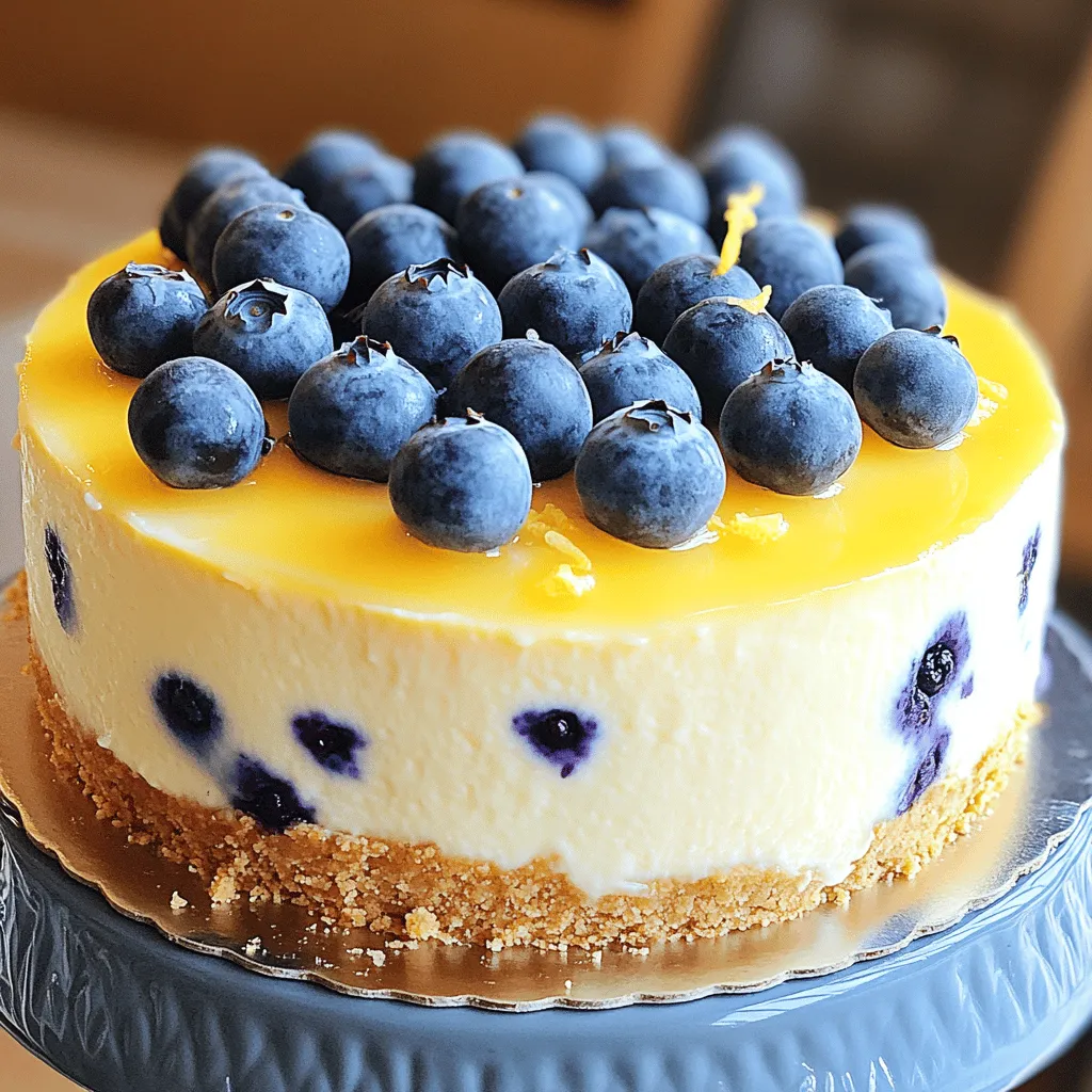 Für den köstlichen Lemon Blueberry Cheesecake Cake brauchst du: