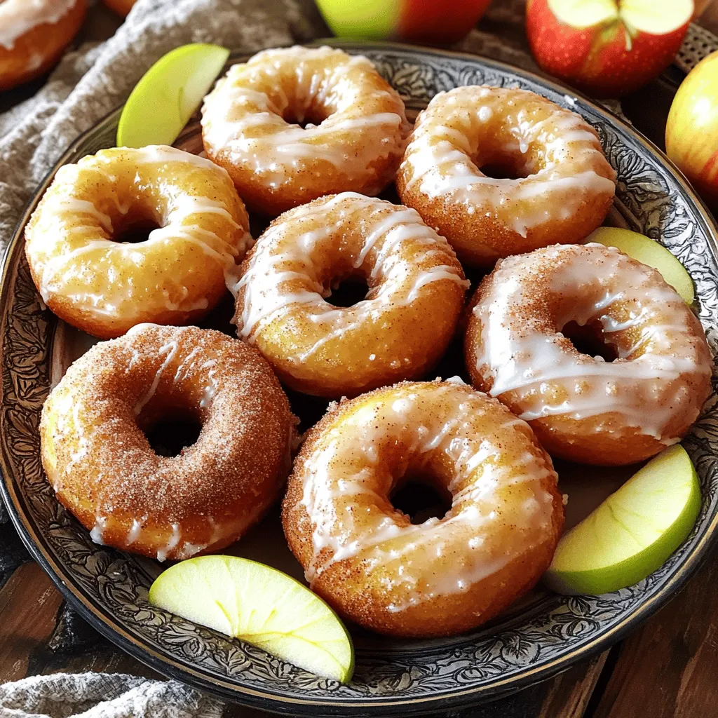 Um die besten gewürzten Apfelwein-Donuts zu machen, brauchst du folgende Hauptzutaten: - 2 Tassen Apfelwein - 2 Tassen Allzweckmehl - 1 Tasse Zucker - 1 Esslöffel Backpulver - 1 Teelöffel Natron - 1 Teelöffel gemahlener Zimt - 1/2 Teelöffel gemahlene Muskatnuss - 1/4 Teelöffel gemahlene Nelken - 1/2 Teelöffel Salz - 1 großes Ei - 1/4 Tasse ungesalzene Butter, geschmolzen und leicht abgekühlt - 1/4 Tasse Buttermilch - 1 Teelöffel Vanilleextrakt Diese Zutaten sorgen für den tollen Geschmack und die weiche Textur der Donuts. Um die Donuts noch leckerer zu machen, verwende diese Zutaten zum Wälzen: - 1 Tasse Zucker - 1 Esslöffel gemahlener Zimt Diese Mischung gibt den Donuts einen süßen und würzigen Überzug. Wenn du die Donuts anpassen möchtest, gibt es viele Möglichkeiten. Hier sind einige Ideen: - Füge Nüsse oder Schokoladenstückchen hinzu. - Probiere verschiedene Gewürze wie Ingwer oder Kardamom aus. - Verwende Kürbispüree für einen anderen Geschmack. Du kannst die Donuts so kreativ gestalten, wie du möchtest! Für das vollständige Rezept schaue dir die Anleitung bei Gewürzte Apfelwein-Donuts an. Zuerst bereiten wir den Apfelwein vor. Gießen Sie 2 Tassen Apfelwein in einen mittelgroßen Topf. Erhitzen Sie den Apfelwein bei mittlerer Hitze. Lassen Sie ihn kochen und dann die Hitze reduzieren. Lassen Sie den Apfelwein 15 bis 20 Minuten köcheln. Er sollte auf etwa 1 Tasse reduziert sein. Dies verstärkt den Geschmack. Lassen Sie den Apfelwein danach etwas abkühlen. Jetzt machen wir den Teig. Heizen Sie den Ofen auf 175°C vor und fetten Sie ein Donutblech ein. In einer großen Schüssel vermischen Sie die trockenen Zutaten. Nehmen Sie 2 Tassen Allzweckmehl, 1 Tasse Zucker, 1 Esslöffel Backpulver, 1 Teelöffel Natron, 1 Teelöffel gemahlener Zimt, 1/2 Teelöffel gemahlene Muskatnuss, 1/4 Teelöffel gemahlene Nelken und 1/2 Teelöffel Salz. Mischen Sie alles gut. In einer anderen Schüssel schlagen Sie 1 großes Ei. Fügen Sie die geschmolzene Butter, 1/4 Tasse Buttermilch, 1 Teelöffel Vanilleextrakt und den abgekühlten Apfelwein hinzu. Rühren Sie alles gut um, bis es glatt ist. Gießen Sie die feuchten Zutaten in die trockenen. Mischen Sie vorsichtig, bis alles gerade kombiniert ist. Achten Sie darauf, den Teig nicht zu überarbeiten. Jetzt füllen wir die Donutformen. Verwenden Sie einen Spritzbeutel oder einen Gefrierbeutel mit abgeschnittener Ecke. Füllen Sie die Formen zu zwei Dritteln. Backen Sie die Donuts im vorgeheizten Ofen. Backen Sie sie für 10 bis 12 Minuten, bis sie goldbraun sind. Überprüfen Sie mit einem Zahnstocher, ob sie fertig sind. Lassen Sie die Donuts etwa 5 Minuten im Blech abkühlen. Danach legen Sie sie auf ein Kuchengitter. In einer flachen Schale mischen Sie 1 Tasse Zucker mit 1 Esslöffel Zimt. Wälzen Sie die noch warmen Donuts in der Zimt-Zucker-Mischung. So werden sie lecker und süß. Für die vollständige Anleitung schauen Sie sich das [Full Recipe] an. Beim Backen von Donuts gibt es häufige Fehler, die man vermeiden sollte. Ein häufiger Fehler ist, den Teig zu übermixen. Das führt zu dichten Donuts, die nicht luftig sind. Mixen Sie die Zutaten nur bis sie gerade verbunden sind. Ein weiterer Fehler ist, die Donuts zu lange zu backen. Überprüfen Sie sie frühzeitig, um ein Austrocknen zu verhindern. Verwenden Sie einen Zahnstocher, um die Donuts zu testen. Wenn er sauber herauskommt, sind sie fertig. Die perfekte Konsistenz des Donut-Teigs ist entscheidend. Der Teig sollte leicht und fluffig sein. Achten Sie darauf, dass Sie die trockenen Zutaten gut mit den feuchten Zutaten vermengen. Wenn der Teig zu dick ist, fügen Sie etwas mehr Buttermilch hinzu. Wenn er zu flüssig ist, kann etwas mehr Mehl helfen. Der Teig sollte dickflüssig, aber gießbar sein. Dies hilft, die schöne Form der Donuts zu bewahren. Für eine ansprechende Präsentation legen Sie die Donuts auf eine schöne Platte. Sie können sie mit einem Zuckerguss beträufeln oder etwas zusätzlichen Zimt-Zucker darüber streuen. Das macht sie noch verlockender. Servieren Sie die Donuts warm zusammen mit einem Becher Apfelwein. Dies bringt die Aromen noch besser zur Geltung. Für einen besonderen Touch können Sie die Donuts auch mit Äpfeln oder Nüssen garnieren. {{image_4}} Für eine glutenfreie Version können Sie glutenfreies Mehl nutzen. Viele Marken bieten gute Alternativen an. Achten Sie darauf, eine Mischung zu wählen, die für Backen geeignet ist. Der Rest des Rezepts bleibt gleich. Ihre Donuts schmecken trotzdem lecker und bleiben weich. Um die Donuts vegan zu machen, ersetzen Sie das Ei durch ein Apfelmus oder eine Banane. Verwenden Sie Pflanzenmilch anstelle von Buttermilch. Die geschmolzene Butter kann durch Kokosöl ersetzt werden. Diese Alternativen halten die Donuts feucht und geben ihnen einen tollen Geschmack. Sie können den Donut-Teig mit zusätzlichen Aromen anpassen. Fügen Sie einen Teelöffel Ingwerpulver hinzu, um eine scharfe Note zu erhalten. Vanille oder Mandelextrakt geben eine süße Tiefe. Auch geriebene Zitronenschale macht die Donuts frisch und fruchtig. Experimentieren Sie und finden Sie Ihren eigenen perfekten Geschmack! Für das vollständige Rezept besuchen Sie [Full Recipe]. Die Donuts sind am besten frisch. Wenn Sie sie aufbewahren möchten, lassen Sie sie zunächst abkühlen. Legen Sie die Donuts in einen luftdichten Behälter. So bleiben sie weich und aromatisch. Ich empfehle, ein Stück Backpapier zwischen die Donuts zu legen. Das verhindert das Zusammenkleben. Im Kühlschrank halten die Donuts etwa 3 bis 5 Tage. Für längere Haltbarkeit können Sie sie einfrieren. Wickeln Sie jeden Donut in Frischhaltefolie ein. Legen Sie sie dann in einen Gefrierbeutel. Im Gefrierschrank bleiben sie bis zu 3 Monate frisch. Denken Sie daran, dass die Zimt-Zucker-Beschichtung beim Einfrieren etwas abnehmen kann. Um die Donuts wieder aufzuwärmen, nutzen Sie den Ofen oder die Mikrowelle. Im Ofen können Sie sie bei 175°C (350°F) für etwa 5-7 Minuten aufwärmen. So werden sie wieder knusprig. In der Mikrowelle erwärmen Sie sie für 10-15 Sekunden. Achten Sie darauf, sie nicht zu lange zu erhitzen. So bleibt der Geschmack frisch und lecker. Wenn Sie mehr über das Rezept erfahren möchten, schauen Sie sich die Full Recipe an. Die Zubereitung der Gewürzten Apfelwein-Donuts dauert etwa 30 Minuten. Die Backzeit beträgt 10 bis 12 Minuten. In der Gesamtzeit von 1 Stunde sind alle Schritte enthalten. So hast du schnell leckere Donuts, die du genießen kannst. Ja, du kannst Apfelwein ersetzen. Verwende stattdessen Apfelsaft oder Birnensaft. Diese Säfte geben ebenso eine fruchtige Note. Achte darauf, dass du den Saft leicht reduzieren kannst, um den vollen Geschmack zu erhalten. Das macht deine Donuts trotzdem lecker und aromatisch. Zu Apfelwein-Donuts passen viele Gewürze gut. Zimt ist ein Muss für den warmen, würzigen Geschmack. Muskatnuss und Nelken ergänzen das Aroma perfekt. Du kannst auch Ingwer oder Kardamom hinzufügen, um den Donuts mehr Tiefe zu geben. Experimentiere mit deinen Lieblingsgewürzen! Zusammenfassend haben wir die wichtigsten Zutaten, Schritte und Tipps für gewürzte Apfelwein-Donuts besprochen. Von der Auswahl der Hauptzutaten bis zur perfekten Konsistenz des Teigs ist alles wichtig. Variationen wie glutenfreie oder vegane Optionen bieten Flexibilität. Vergessen Sie die Lagerung und Aufbewahrung nicht, um den vollsten Geschmack zu genießen. Diese Donuts sind einfach zu machen und bringen Freude. Probieren Sie sie aus und gestalten Sie Ihre eigenen leckeren Kreationen!