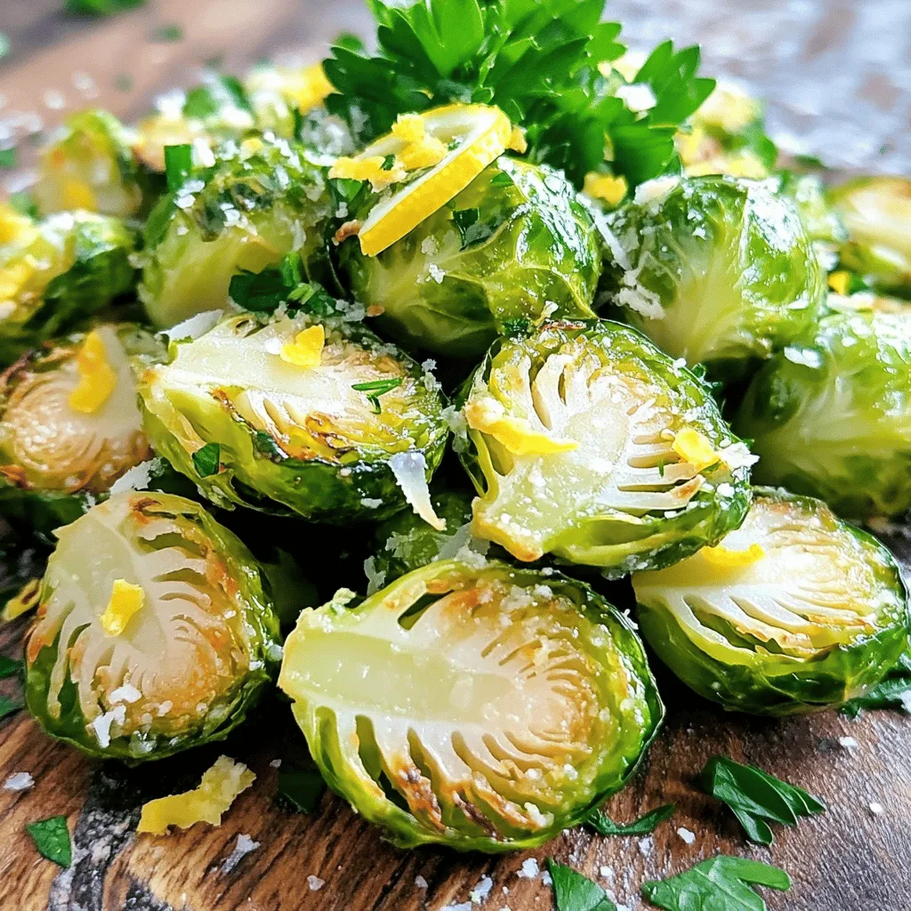 - 450 g Brüsseler Sprossen, halbiert - 4 Knoblauchzehen, fein gehackt - 3 Esslöffel Olivenöl - Schale von 1 Zitrone - Saft von 1 Zitrone - 1 Teelöffel Honig - 60 g frisch geriebener Parmesan (optional) - 2 Esslöffel frisch gehackte Petersilie - Salz und Pfeffer nach Geschmack Um das beste Aroma aus den Brüsseler Sprossen zu holen, nutzen Sie frische Zutaten. Der Knoblauch bringt einen kräftigen Geschmack, der perfekt mit der Zitrone harmoniert. Olivenöl sorgt für eine schöne Röstung und einen tollen Glanz. Die Schale und der Saft der Zitrone geben Frische und einen spritzigen Kick. Der Honig rundet die Aromen ab und gibt eine leichte Süße. Parmesan ist optional, aber er fügt eine cremige Note hinzu. Vergessen Sie nicht die Garnitur mit Petersilie. Sie bringt Farbe und einen frischen Geschmack auf Ihren Teller. Salz und Pfeffer sind die Grundgewürze, um alles abzurunden. Für die vollständige Zubereitung schauen Sie sich das [Full Recipe] an. - Spülen und halbieren: Zuerst spülen Sie die Brüsseler Sprossen gründlich unter kaltem Wasser. Schneiden Sie die Enden ab, um die Sprossen vorzubereiten. Dann halbieren Sie jede Sprosse. Diese Schritte sind wichtig, damit die Sprossen gleichmäßig garen. - Vorbereitung des Backblechs: Legen Sie ein Backblech mit Backpapier aus. Das hilft, die Sprossen nicht anzuhaften und erleichtert die Reinigung nach dem Rösten. - Kombination der Zutaten in einer Schüssel: Nehmen Sie eine große Schüssel und geben Sie die halbierten Brüsseler Sprossen hinein. Fügen Sie die fein gehackten Knoblauchzehen, das Olivenöl, die Zitronenschale, den Zitronensaft und den Honig hinzu. - Mischen und würzen: Mischen Sie alles gut, bis die Sprossen gleichmäßig mit der Mischung bedeckt sind. Fügen Sie Salz und Pfeffer nach Geschmack hinzu. Dies gibt den Sprossen den perfekten Kick. - Temperatur und Zeit festlegen: Heizen Sie Ihren Ofen auf 200°C (400°F) vor. Breiten Sie die Brüsseler Sprossen gleichmäßig auf dem Backblech aus. Rösten Sie sie für 20-25 Minuten. - Rühren und nach dem Parmesan hinzufügen: Rühren Sie die Sprossen einmal während des Röstens um. In den letzten 5 Minuten können Sie frisch geriebenen Parmesan hinzufügen, wenn Sie möchten. So schmilzt der Käse und wird leicht braun. Für das komplette Rezept schauen Sie sich bitte [Full Recipe] an. Um perfekte Röstergebnisse zu erzielen, ist eine gleichmäßige Garung wichtig. Achte darauf, dass die Brüsseler Sprossen gleichmäßig auf dem Blech liegen. Wenn sie überlappen, garen sie nicht gut. Überwache die Röstzeit genau. Rühre die Sprossen nach der Hälfte der Zeit um, damit sie schön braun werden. Um den Geschmack zu verbessern, kannst du alternative Gewürze und Aromen ausprobieren. Zum Beispiel passen Paprika oder Kreuzkümmel gut zu den Sprossen. Frische Zutaten machen einen großen Unterschied. Verwende frischen Knoblauch und frische Zitrone für mehr Geschmack. Diese Zutaten bringen das Beste aus den Brüsseler Sprossen hervor. Parmesan kann den Geschmack der Sprossen intensivieren. Probiere auch andere Käsesorten. Feta oder Pecorino sind gute Alternativen. Achte darauf, die richtige Menge Käse zu verwenden. Zu viel Käse kann den Geschmack überdecken. Streue den Käse in den letzten fünf Minuten der Röstzeit darüber. So schmilzt er schön und wird leicht goldbraun. {{image_4}} Wenn du eine vegane Option suchst, lasse einfach den Parmesan weg. Du kannst auch eine pflanzliche Alternative verwenden, wie Hefeflocken. Diese geben einen nussigen Geschmack und sind toll für vegane Gerichte. Um mehr Textur und Geschmack zu bekommen, füge Nüsse oder getrocknete Früchte hinzu. Walnüsse passen gut, während getrocknete Cranberries eine süße Note geben. Du kannst auch andere Gemüsesorten kombinieren. Karotten oder Süßkartoffeln harmonieren gut mit Brüsseler Sprossen. Für eine asiatische Note füge Sojasauce und frischen Ingwer hinzu. Diese Zutaten geben den Sprossen einen würzigen Kick. Du wirst überrascht sein, wie gut die Aromen zusammenpassen. Probiere es aus und genieße die neuen Geschmäcker! Wenn du die Röst-Brüssler Sprossen nicht sofort isst, lagere sie im Kühlschrank. Lege die Sprossen in einen luftdichten Behälter. So bleiben sie frisch und lecker. Achte darauf, dass sie gut abgekühlt sind. Zum besten Geschmack genieße sie innerhalb von zwei Tagen. Um die Reste aufzuwärmen, nutze den Ofen oder eine Pfanne. Stelle den Ofen auf 180°C ein. Lege die Sprossen auf ein Backblech und erhitze sie für 10-15 Minuten. In der Pfanne kannst du sie mit etwas Öl bei mittlerer Hitze erwärmen. So bleiben sie knusprig. Vermeide die Mikrowelle, um matschige Sprossen zu verhindern. Die Röst-Brüssler Sprossen sind am besten frisch. Im Kühlschrank bleiben sie etwa zwei Tage gut. Du kannst sie auch einfrieren, aber die Textur verändert sich. Wenn du sie einfrierst, genieße sie innerhalb eines Monats. So hast du immer einen schnellen Snack oder eine Beilage bereit. Die optimalen Garzeiten für Röst-Brüssler Sprossen liegen bei 20 bis 25 Minuten. Bei 200°C (400°F) rösten sie schön goldbraun. Ich empfehle, die Sprossen nach der Hälfte der Zeit umzurühren. So garen sie gleichmäßig. Achte darauf, dass sie zart sind, aber nicht matschig. Ja, du kannst die Röst-Brüssler Sprossen vorbereiten. Halbiere sie und mische die Zutaten. Lege sie in den Kühlschrank. Wenn du bereit bist, backe sie einfach im Ofen. So sparst du Zeit. Achte darauf, die Mischung gut abzudecken, damit sie frisch bleibt. Röst-Brüssler Sprossen sind vielseitig. Sie passen gut zu vielen Gerichten. Hier sind einige Ideen: - Gegrilltes Hähnchen - Gebratener Fisch - Quinoa-Salat - Pasta mit Knoblauch und Öl - Reisgerichte Diese Kombinationen heben den Geschmack der Sprossen hervor. Sie machen deine Mahlzeit komplett und lecker. Für die vollständige Anleitung, schau dir die [Full Recipe] an. Zusammenfassend haben wir die Schritte für die Zubereitung von Röst-Brüsseler Sprossen durchlaufen. Ich habe die Hauptzutaten, wie Brüsseler Sprossen, Knoblauch und Olivenöl, sowie nützliche Tipps zur Zubereitung und Aufbewahrung vorgestellt. Variationen wie vegane Optionen erweitern das Rezept. Experimentiere mit verschiedenen Zutaten, um neue Geschmäcker zu finden. Röst-Brüsseler Sprossen sind einfach, lecker und gesund. Nutze die Anleitung, um deine Kochkünste zu verbessern. Guten Appetit!