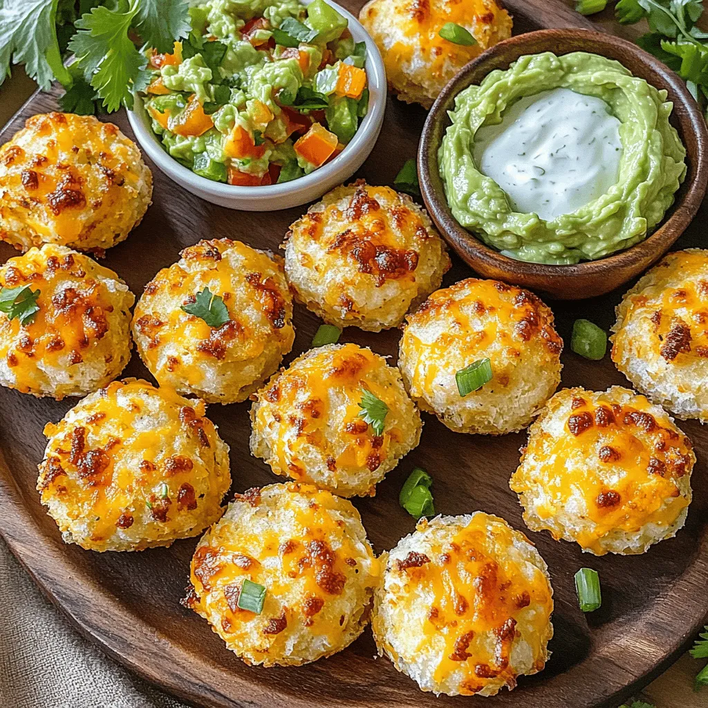 - 450 g Rinderhackfleisch oder Putenhackfleisch - 1 Paket Taco-Gewürzmischung - 1 Tasse zerdrückte Tortilla-Chips Für die Taco Ranch Bites sind die Hauptzutaten sehr wichtig. Ich empfehle, frisches Rinder- oder Putenhackfleisch zu verwenden. Du kannst auch mageres Hackfleisch wählen, um die Bites leichter zu machen. Die Taco-Gewürzmischung gibt den Bites ihren typischen Geschmack. Sie enthält Gewürze wie Kreuzkümmel und Paprika. Zerdrückte Tortilla-Chips sorgen für einen tollen Crunch. Sie machen die Bites besonders knusprig. - 1 Tasse geriebener Cheddar-Käse - 120 ml Ranch-Dressing - 120 ml schwarze Bohnen, abgetropft und gut abgespült - 120 ml Mais (gefroren oder aus der Dose) Die weiteren Zutaten bringen mehr Geschmack und Textur in die Taco Ranch Bites. Der geriebene Cheddar-Käse schmilzt schön und macht die Bites cremig. Ranch-Dressing fügt eine frische Note hinzu. Schwarze Bohnen und Mais geben den Bites zusätzliche Nährstoffe. Diese Zutaten machen das Gericht nicht nur lecker, sondern auch bunt und ansprechend. - 30 g gewürfelte Paprika (rot und grün) - 30 g frische Frühlingszwiebeln, gehackt - Frischer Koriander zur Garnitur Für eine noch bessere Präsentation kannst du weitere Zutaten hinzufügen. Gewürfelte Paprika bringen Farbe und Süße. Frische Frühlingszwiebeln geben einen tollen Biss. Frischer Koriander ist eine hervorragende Garnitur, die den Geschmack verstärkt. Wenn du magst, kannst du die Bites damit anrichten. Ich empfehle, diese optionalen Zutaten zu nutzen, um die Bites zu verfeinern. Für den vollen Geschmack kannst du auch die [Full Recipe] ausprobieren. Heize deinen Ofen auf 190 °C vor. Dies stellt sicher, dass die Taco Ranch Bites gleichmäßig garen. Das Vorheizen ist wichtig für die perfekte Textur. Erhitze das Olivenöl in einer großen Pfanne bei mittlerer Hitze. Füge 450 g Rinderhackfleisch oder Putenhackfleisch hinzu. Würze das Fleisch mit Salz und Pfeffer. Brate es für 5-7 Minuten, bis es schön braun ist. Lass überschüssiges Fett gut abtropfen. So bleibt dein Snack nicht zu fettig. In einer großen Schüssel vermische das gebratene Fleisch mit den anderen Zutaten. Füge 1 Tasse zerdrückte Tortilla-Chips, 1 Tasse geriebenen Cheddar-Käse, 120 ml schwarze Bohnen und 120 ml Mais hinzu. Rühre auch 120 ml Ranch-Dressing und gewürfelte Paprika ein. Mische alles gut, bis die Zutaten gleichmäßig verteilt sind. Nutze einen Esslöffel oder deine Hände, um kleine, mundgerechte Bällchen zu formen. Lege sie auf ein mit Backpapier ausgelegtes Backblech. Backe die Bites 15-20 Minuten lang, bis sie goldbraun sind. Der Käse sollte geschmolzen sein. So werden die Taco Ranch Bites schön knusprig. Um die besten Taco Ranch Bites zu machen, achte auf die Größe und Form. Die Bällchen sollten nicht zu groß sein, etwa so groß wie eine Walnuss. So garen sie gleichmäßig. Wenn die Bällchen gleichmäßig sind, sehen sie auch besser aus. Das macht das Essen noch mehr Spaß. Du kannst die Taco Ranch Bites anpassen. Wenn du Fleischalternativen willst, probiere Tofu oder Hühnchen. Für eine Gemüseoption sind Zucchini oder Spinat toll. Das gibt den Bites einen frischen Geschmack. Experimentiere mit verschiedenen Zutaten, um deinen eigenen Twist zu finden. Die Taco Ranch Bites schmecken super mit verschiedenen Beilagen. Serviere sie mit Ranch-Dressing oder Salsa zum Dippen. Eine Guacamole ist auch eine leckere Option. Diese Dips machen die Bites noch besser. Arrangiere alles schön auf einem großen Teller, so wird es zum echten Hingucker. {{image_4}} Du kannst die Taco Ranch Bites leicht vegetarisch machen. Ersetze das Fleisch durch Tofu oder Gemüse. Tofu ist eine tolle Wahl. Schneide ihn in kleine Stücke und brate ihn an, bis er goldbraun ist. Du kannst auch Gemüse wie Zucchini oder Paprika verwenden. Diese Optionen geben dir einen frischen Geschmack. Füge etwas Taco-Gewürz hinzu, um den Geschmack zu verstärken. Wenn du es scharf magst, füge Jalapeños oder scharfe Sauce hinzu. Schneide die Jalapeños in kleine Stücke und mische sie mit der Fleischmischung. Du kannst auch einen Spritzer scharfer Sauce in die Mischung geben. Diese Würze bringt die Taco Ranch Bites auf ein neues Level. Achte darauf, die Menge nach deinem Geschmack anzupassen. Für eine gesunde Version kannst du mageres Fleisch oder fettfreien Käse verwenden. Putenhackfleisch ist eine gute Wahl, da es weniger Fett hat. Du kannst auch fettfreien Cheddar-Käse verwenden, um Kalorien zu sparen. Diese kleinen Änderungen machen die Bites leichter, ohne den Geschmack zu verlieren. Probiere die verschiedenen Optionen aus, um deine perfekte Mischung zu finden. Wenn du die gesamten Zutaten und die Zubereitung sehen möchtest, schaue dir das [Full Recipe] an. Um die Taco Ranch Bites frisch zu halten, lege sie in einen luftdichten Behälter. So bleiben sie bis zu drei Tage im Kühlschrank gut. Stelle sicher, dass sie gut abgekühlt sind, bevor du sie lagerst. Dies hilft, die Feuchtigkeit zu bewahren und die Bites frisch zu halten. Wenn du die Taco Ranch Bites länger aufbewahren möchtest, friere sie ein. Lege sie auf ein Backblech und friere sie für etwa zwei Stunden ein. Danach kannst du sie in einen Gefrierbeutel packen. So bleiben sie bis zu drei Monate haltbar. Achte darauf, die Luft so gut wie möglich herauszudrücken, um Gefrierbrand zu vermeiden. Um die Bites wieder aufzuwärmen, lege sie auf ein Backblech und backe sie bei 180 °C für etwa 10-15 Minuten. So bleiben sie knusprig und lecker. Du kannst auch eine Mikrowelle verwenden, aber sie werden nicht so knusprig. Erwärme sie in kurzen Abständen, damit sie gleichmäßig heiß werden. Um Taco Ranch Bites zu machen, folgen Sie diesen einfachen Schritten: 1. Ofen vorheizen: Heizen Sie Ihren Ofen auf 190 °C vor. 2. Fleisch anbraten: Erhitzen Sie etwas Olivenöl in einer Pfanne. Fügen Sie 450 g Rinderhackfleisch oder Putenhackfleisch hinzu. Würzen Sie es mit Salz und Pfeffer. Braten Sie es 5-7 Minuten, bis es braun ist. Lassen Sie überschüssiges Fett abtropfen. 3. Taco-Gewürze hinzufügen: Geben Sie eine Packung Taco-Gewürzmischung in die Pfanne. Folgen Sie den Anweisungen auf der Verpackung. Fügen Sie normalerweise etwas Wasser hinzu und köcheln lassen, bis es dick wird. 4. Zutaten kombinieren: In einer großen Schüssel mischen Sie das gebratene Fleisch, 1 Tasse zerdrückte Tortilla-Chips, 1 Tasse geriebenen Cheddar-Käse, 120 ml schwarze Bohnen, 120 ml Mais und 120 ml Ranch-Dressing. Rühren Sie gut um. 5. Bällchen formen: Verwenden Sie einen Esslöffel oder Ihre Hände, um kleine Bällchen zu formen. Legen Sie diese auf ein Backblech mit Backpapier. 6. Backen: Backen Sie die Bites 15-20 Minuten, bis sie goldbraun und der Käse geschmolzen ist. 7. Servieren: Lassen Sie die Bites kurz abkühlen. Garnieren Sie mit gehackten Frühlingszwiebeln und frischem Koriander. Ja, Sie können Taco Ranch Bites im Voraus zubereiten. Hier sind einige Tipps: - Vorbereitung: Bereiten Sie die Mischung am Vortag vor. Formen Sie die Bällchen und legen Sie sie auf ein Backblech. - Kühlen: Decken Sie die Bällchen ab und lagern Sie sie im Kühlschrank. - Backen: Backen Sie die Bites kurz vor dem Servieren. Sie brauchen möglicherweise einige Minuten länger, wenn sie kalt sind. Taco Ranch Bites sind oft in Restaurants zu finden, die amerikanische oder mexikanische Küche anbieten. Hier sind einige Empfehlungen: - Restaurants: Besuchen Sie lokale Tex-Mex-Restaurants oder Sportbars. Diese bieten oft ähnliche Snacks an. - Lebensmittelgeschäfte: Einige Supermärkte haben Fertigprodukte, die Taco Ranch Bites ähneln. Schauen Sie in der Tiefkühlabteilung nach. Ja, es gibt glutenfreie Optionen für Taco Ranch Bites. Hier sind einige Vorschläge: - Glutenfreie Tortilla-Chips: Verwenden Sie Marken, die glutenfreie Chips anbieten. - Fleischalternativen: Verwenden Sie mageres Fleisch, das garantiert glutenfrei ist. - Ranch-Dressing: Achten Sie darauf, eine glutenfreie Variante zu wählen. In diesem Blogbeitrag haben wir die Zutaten für Taco Ranch Bites durchgegangen. Wir haben über wichtige Zutaten wie das Fleisch und die Taco-Gewürze gesprochen. Auch die weiteren Zutaten und optionales Zubehör kamen zur Sprache. Danach gab ich eine Schritt-für-Schritt-Anleitung, um die Bällchen perfekt zuzubereiten. Denken Sie daran, dass Variationen und Aufbewahrung wichtig sind. Experimentieren Sie gerne mit diesen Bites, um Ihren eigenen Stil zu finden. Genießen Sie diese leckeren Snacks bei Ihrem nächsten Treffen!