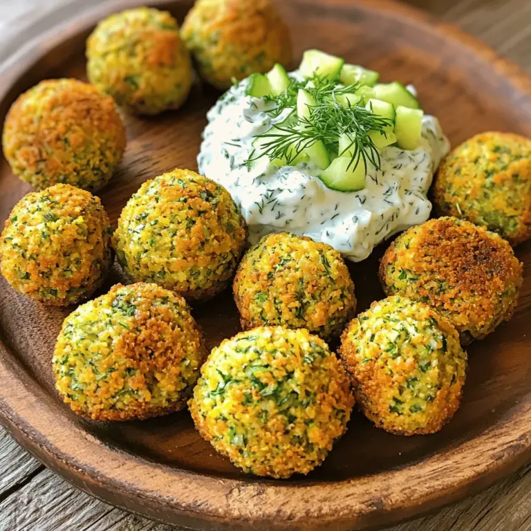 - 1 Dose (425 g) Kichererbsen, abgetropft und abgespült - 1 kleine Zwiebel, fein gehackt - 2 Knoblauchzehen, gepresst - 1/2 Tasse frische Petersilie, grob gehackt - 1/4 Tasse frischer Koriander, grob gehackt - 1 Teelöffel Kreuzkümmel - 1 Teelöffel Korianderpulver - 1/2 Teelöffel Backpulver - 1/4 Teelöffel Cayennepfeffer (optional) - Salz und Pfeffer nach Geschmack - 2 Esslöffel Olivenöl - 1/2 Tasse Vollkornmehl (oder Kichererbsenmehl für glutenfrei) Die Grundlage für gebackene Falafel sind Kichererbsen. Diese machen die Falafel herzhaft und nahrhaft. Zwiebeln und Knoblauch geben Geschmack. Frische Kräuter wie Petersilie und Koriander bringen Frische in jedes Bisschen. Gewürze wie Kreuzkümmel und Korianderpulver sorgen für ein warmes Aroma. Cayennepfeffer bringt eine kleine Schärfe, die toll ist, wenn du es magst! - 1 Tasse griechischer Joghurt - 1/2 Salatgurke, gerieben und gut abgetropft - 1-2 Knoblauchzehen, gepresst (nach Geschmack anpassen) - 1 Esslöffel frischer Dill, gehackt (oder 1 Teelöffel getrockneter Dill) - 1 Esslöffel Zitronensaft - Salz nach Geschmack Die Tzatziki-Sauce ist der perfekte Partner für Falafel. Griechischer Joghurt macht sie cremig und reichhaltig. Gurken geben einen frischen Crunch und helfen, die Wärme der Falafel auszugleichen. Knoblauch und Dill fügen einen tollen Geschmack hinzu. Zitronensaft bringt eine spritzige Note, die einfach fantastisch ist! Für das ganze Rezept schau dir die [Full Recipe] an. - Spülen Sie die Kichererbsen ab und lassen Sie sie gut abtropfen. - Hacken Sie die Zwiebel fein und pressen Sie den Knoblauch. - Geben Sie die Kichererbsen, Zwiebel, Knoblauch, Petersilie, Koriander, Kreuzkümmel, Korianderpulver, Backpulver sowie Salz und Pfeffer in eine Küchenmaschine. - Pulsieren Sie die Mischung, bis alles grob vermengt ist. Achten Sie darauf, nicht zu viel zu mixen. - Formen Sie kleine Patties aus der Mischung, etwa 2,5 bis 4 cm groß. - Platzieren Sie die Patties auf ein mit Backpapier belegtes Blech. Beträufeln Sie sie mit etwas Olivenöl. - Backen Sie die Falafel im Ofen bei 200 °C für 25-30 Minuten. Wenden Sie sie zur Halbzeit, damit sie gleichmäßig garen. Für die besten Falafel achte auf die Konsistenz der Mischung. Die Mischung sollte grob, aber gut zusammenhalten. Wenn sie zu feucht ist, füge etwas mehr Mehl hinzu. Ich empfehle, das Mehl nach und nach hinzuzufügen. Das hilft, die richtige Textur zu erreichen. Alternativ kannst du verschiedene Mehle verwenden. Kichererbsenmehl ist eine tolle glutenfreie Option. Es gibt auch Vollkornmehl, das den Falafel einen nussigen Geschmack verleiht. Experimentiere mit verschiedenen Mehlen, um deinen perfekten Falafel-Geschmack zu finden. Die Tzatziki-Sauce kann nach deinem Geschmack angepasst werden. Du kannst mehr oder weniger Knoblauch hinzugeben. Ein Spritzer Zitronensaft bringt Frische. Probiere es aus und finde deine ideale Balance. Variationen mit anderen Kräutern machen die Sauce spannend. Frischer Dill ist ein Klassiker, aber auch Minze ist eine gute Wahl. Experimentiere mit verschiedenen Kräutern, um neue Geschmäcker zu entdecken. Für das vollständige Rezept, schau dir die Full Recipe an. {{image_4}} Für gesunde Falafel gibt es viele Möglichkeiten. Wenn Sie glutenfrei essen möchten, verwenden Sie Kichererbsenmehl statt Vollkornmehl. So bleiben die Falafel leicht und lecker. Für die vegane Tzatziki-Sauce ersetzen Sie den griechischen Joghurt durch pflanzliche Alternativen. Kokosjoghurt oder Sojajoghurt sind gute Optionen. Diese Varianten bieten Ihnen den gleichen frischen Geschmack. Falafel sind sehr vielseitig. Sie können sie in Wraps legen oder auf einem Salat servieren. Das macht jede Mahlzeit spannend. Um die Falafel noch leckerer zu machen, fügen Sie Beilagen und Dips hinzu. Hummus, Baba Ganoush oder sogar eine scharfe Sauce passen gut dazu. Diese Kombinationen machen das Essen interessant und sättigend. Für die vollständige Anleitung und alle Details schauen Sie sich das [Full Recipe] an. Gebackene Falafel sind einfach zu lagern. Lass sie zuerst auf einem Kühlregal abkühlen. Bewahre sie in einem luftdichten Behälter. Sie halten sich bis zu fünf Tage im Kühlschrank. Stelle sicher, dass die Falafel gut abgedeckt sind, damit sie nicht austrocknen. Wenn du die Falafel länger aufbewahren möchtest, friere sie ein. Lege sie nach dem Abkühlen in einen Gefrierbeutel. Du kannst die Falafel bis zu drei Monate einfrieren. Wenn du sie essen möchtest, taue sie über Nacht im Kühlschrank auf. Die Tzatziki-Sauce bleibt frisch, wenn du sie richtig lagerst. Bewahre sie in einem luftdichten Behälter im Kühlschrank auf. So bleibt sie bis zu einer Woche gut. Achte darauf, dass die Gurke gut abgetropft ist, damit die Sauce nicht wässrig wird. Falls du Reste hast, verwende sie in anderen Gerichten. Du kannst Tzatziki als Dip für Gemüse oder Brot nutzen. Auch als Dressing für Salate ist sie lecker. So vermeidest du Lebensmittelverschwendung und genießt den frischen Geschmack! Gebackene Falafel bleiben im Kühlschrank für etwa drei bis fünf Tage frisch. Lagern Sie sie in einem luftdichten Behälter. So bleiben sie knusprig und lecker. Wenn Sie die Falafel aufbewahren, lassen Sie sie zuerst abkühlen. Das hilft, die Feuchtigkeit zu reduzieren. Ja, Sie können die Falafel auch frittieren. Frittierte Falafel sind außen knusprig und innen weich. Der Geschmack wird intensiver durch die Hitze des Öls. Im Vergleich dazu sind gebackene Falafel leichter und gesünder. Beide Methoden sind lecker, aber es hängt von Ihrem Wunsch ab. Gebackene Falafel passen gut zu vielen Beilagen. Servieren Sie sie mit einem frischen Salat oder in einem Wrap. Auch Hummus oder Baba Ganoush sind tolle Begleiter. Für ein besonderes Erlebnis, probieren Sie die Falafel mit der Tzatziki-Sauce aus dem [Full Recipe]. Sie ergänzt den Geschmack perfekt und bringt Frische. In diesem Artikel habe ich dir die besten Zutaten und Schritte für gebackene Falafel und die dazugehörige Tzatziki-Sauce vorgestellt. Du hast gelernt, wie du die Mischung zubereitest und perfekte Falafel backst. Denke an die Variationen und Lagerungstipps, um deine Gerichte frisch zu halten. Mit diesen einfachen Anleitungen kannst du gesunde und leckere Mahlzeiten zubereiten. Experimentiere mit den Zutaten und genieße deine Kreationen!
