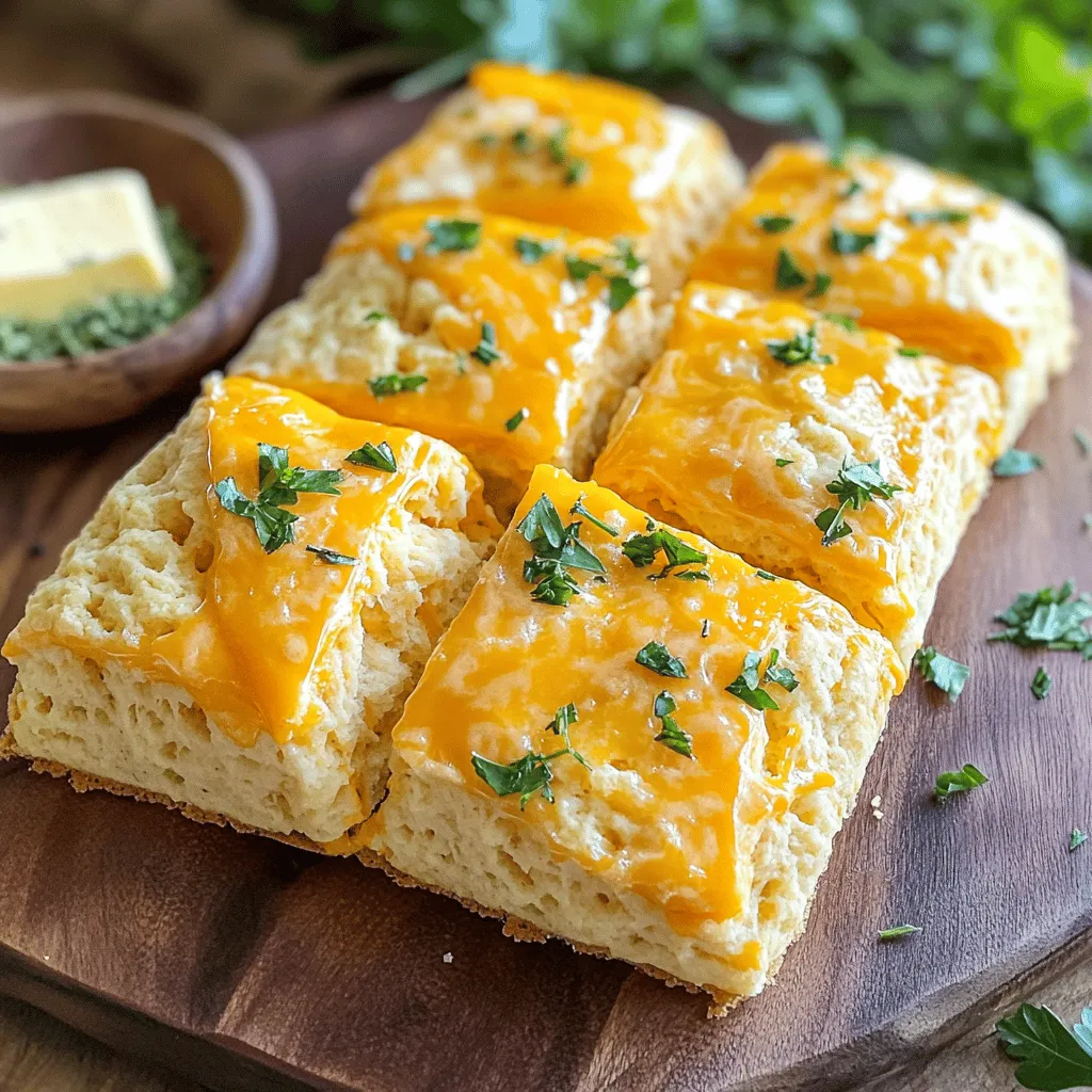 Die Hauptzutaten für Käsefreude Scones sind einfach und leicht zu finden. Hier ist die Liste: - 2 Tassen Weizenmehl - 1 Esslöffel Backpulver - ½ Teelöffel Salz - ½ Teelöffel schwarzer Pfeffer - ¼ Teelöffel Cayennepfeffer (optional) - ½ Tasse ungesalzene Butter, kalt und gewürfelt - 1 Tasse geriebener scharfer Cheddar-Käse - 1 Esslöffel frische Petersilie, gehackt - ¾ Tasse Milch - 1 großes Ei, verquirlt Diese Zutaten bilden die Basis für die Scones. Sie sorgen für den tollen Geschmack und die schöne Textur. Wenn du nicht alle Zutaten hast, gibt es einfache Alternativen. Du kannst: - Weizenmehl durch Dinkelmehl ersetzen. - Butter durch Öl ersetzen, um es leichter zu machen. - Cheddar-Käse durch Gouda oder Parmesan ersetzen. - Petersilie durch Schnittlauch oder Thymian ersetzen. Diese Alternativen geben dir die Freiheit, kreativ zu sein. Probiere verschiedene Käsesorten und Kräuter aus. Die Wahl des Käses ist wichtig. Hier sind einige Tipps, um den besten Käse auszuwählen: - Wähle einen Käse, der gut schmilzt, wie Cheddar oder Gouda. - Achte auf die Reife des Käses. Ein alter Käse hat mehr Geschmack. - Kaufe hochwertigen Käse von örtlichen Herstellern, wenn möglich. - Probiere verschiedene Käsesorten, um deinen Favoriten zu finden. Der richtige Käse macht deine Käsefreude Scones besonders lecker. Experimentiere und finde die perfekte Kombination für dich! Zuerst heizen Sie den Ofen auf 200°C vor. Das ist wichtig, um die Scones gleichmäßig zu backen. Legen Sie ein Backblech mit Backpapier aus. So kleben die Scones nicht fest. Nehmen Sie eine große Schüssel. Mischen Sie das Weizenmehl, Backpulver, Salz, schwarzen Pfeffer und Cayennepfeffer gut zusammen. Fügen Sie die kalte Butter hinzu. Nutzen Sie Ihre Fingerspitzen, um die Butter in die Mehlmischung einzuarbeiten. Es sollte wie grobe Krümel aussehen. Jetzt rühren Sie den geriebenen Cheddar und die Petersilie unter. Machen Sie eine Mulde in der Mitte. Gießen Sie die Milch hinein. Mischen Sie alles vorsichtig mit einem Löffel. Achten Sie darauf, nicht zu viel zu rühren. Kippen Sie den Teig auf eine bemehlte Fläche. Kneten Sie ihn leicht, bis er zusammenkommt. Formen Sie ihn zu einem Kreis von etwa 2,5 cm Dicke. Schneiden Sie den Teig in Keile oder verwenden Sie einen runden Ausstecher. Legen Sie die Scones auf das Backblech und lassen Sie Platz zwischen ihnen. Bestreichen Sie die Oberseiten mit dem verquirlten Ei. Das gibt einen schönen Glanz. Backen Sie die Scones 15 bis 20 Minuten. Sie sind fertig, wenn sie aufgegangen und goldbraun sind. Nehmen Sie sie aus dem Ofen und lassen Sie sie auf einem Kühlregal abkühlen. Jetzt sind sie bereit zum Servieren! Wenn Sie mehr Informationen und Details zu diesem Rezept möchten, schauen Sie sich die [Full Recipe] an. Ein häufiger Fehler ist, die Butter zu warm zu verwenden. Die Butter muss kalt sein. Wenn sie schmilzt, wird der Teig schwer. Achten Sie auch darauf, den Teig nicht zu überkneten. Überarbeiten führt zu harten Scones. Ein weiterer Fehler ist, die Scones zu nah zusammenzubacken. Lassen Sie Platz zwischen den Scones, damit sie aufgehen können. Um die Scones luftig zu machen, verwenden Sie frische Backpulver. Alte Backpulver verlieren ihre Kraft. Messen Sie die Zutaten genau ab. Zu viel Mehl macht die Scones dicht. Ein guter Trick ist, die Milch leicht warm zu machen. Das hilft dem Teig, besser aufzugehen. Achten Sie darauf, den Teig nur kurz zu kneten. So bleibt er locker. Servieren Sie die Scones warm. Das bringt den Käsegeschmack gut zur Geltung. Ein guter Tipp ist, Kräuterbutter dazu zu reichen. Diese passt perfekt zu den Scones. Auch ein leichter Aufstrich von Marmelade kann gut harmonieren. Garnieren Sie die Scones mit frischen Kräutern für eine schöne Präsentation. Probieren Sie auch, sie mit einer Tasse heißen Tee zu genießen. Das macht das Essen besonders gemütlich. {{image_4}} Scones sind sehr flexibel. Sie können verschiedene Käsesorten verwenden. Statt Cheddar probieren Sie Gouda oder Feta. Gouda bringt eine süße Note. Feta gibt einen salzigen Kick. Mischen Sie auch Käse. Eine Kombination aus Cheddar und Parmesan macht die Scones besonders lecker. Experimentieren Sie und finden Sie Ihre Lieblingskombination. Kräuter und Gewürze machen Scones aufregend. Frische Kräuter wie Schnittlauch oder Rosmarin passen gut. Sie können auch getrocknete Kräuter verwenden. Thymian oder Oregano bringt neuen Geschmack. Für einen besonderen Kick fügen Sie etwas Paprika oder Knoblauchpulver hinzu. Diese kleinen Änderungen machen einen großen Unterschied. Seien Sie kreativ und passen Sie den Geschmack an. Für besondere Anlässe können Sie Scones süß machen. Fügen Sie ¼ Tasse Zucker zum Teig hinzu. Probieren Sie getrocknete Früchte wie Cranberries oder Aprikosen. Das macht die Scones fruchtig und süß. Eine Prise Zimt kann auch eine tolle Ergänzung sein. Diese süßen Scones sind perfekt für einen Brunch oder eine Teeparty. Seien Sie bereit, Ihre Gäste zu beeindrucken! Um die Käsefreude Scones frisch zu halten, lagerst du sie am besten in einem luftdichten Behälter. Das hilft, die Scones weich und saftig zu halten. Du kannst sie auch in Frischhaltefolie wickeln. Stelle sicher, dass sie vollständig abgekühlt sind, bevor du sie lagerst. So bleiben sie länger lecker. Zum Aufwärmen der Scones heize den Ofen auf 180°C vor. Lege die Scones auf ein Backblech und backe sie für etwa 5-10 Minuten. Du kannst auch die Mikrowelle nutzen. Erhitze sie dort für 15-20 Sekunden. Achte darauf, dass du sie nicht zu lange erhitzt. Sonst werden sie trocken. Die Scones sind bei Raumtemperatur bis zu drei Tage haltbar. Für längere Lagerung kannst du die Scones einfrieren. Wickele sie einzeln in Folie und lege sie in einen Gefrierbeutel. So halten sie sich bis zu drei Monate. Zum Auftauen, lasse sie einfach bei Raumtemperatur stehen oder wärme sie wie oben beschrieben auf. Um die besten Käsefreude Scones zu machen, ist die Auswahl der Zutaten wichtig. Frische Zutaten führen zu besseren Scones. Verwende kalte Butter, damit die Scones fluffig werden. Achte darauf, den Teig nicht zu überarbeiten. Mische die Zutaten nur so lange, bis sie gerade verbunden sind. Das sorgt für eine lockere Textur. Backe die Scones bei 200°C für optimalen Geschmack. Ja, du kannst die Scones vegan machen. Ersetze die Butter durch vegane Margarine. Verwende Pflanzenmilch, wie Mandel- oder Hafermilch, anstelle von Kuhmilch. Lass das Ei für die Eiwäsche weg oder benutze eine Mischung aus Wasser und Leinsamen. So bleiben die Scones lecker und saftig. Die Scones sind frisch, wenn du sie direkt nach dem Backen genießt. Sie schmecken am besten am selben Tag. Du kannst sie in einem luftdichten Behälter bis zu drei Tage aufbewahren. Wenn du die Scones länger lagern möchtest, friere sie ein. So bleiben sie bis zu drei Monate frisch. Erwärme sie einfach im Ofen vor dem Servieren. Käsefreude Scones sind einfach zuzubereiten. Wir haben die besten Zutaten, Tipps und Variationen besprochen. Denke daran, frischen Käse auszuwählen und die Scones gut zu lagern. Mit den richtigen Tricks wird jeder Biss luftig und lecker. Variiere die Rezepte für noch mehr Genuss. Probiere die süßen Varianten für besondere Anlässe aus. Mit diesen Tipps gelingen dir perfekte Scones, die jeder mag. Viel Spaß beim Backen und Genießen!