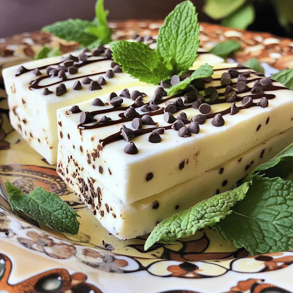 Die Hauptzutaten sind der Schlüssel zu einem großartigen Geschmack. Hier sind die notwendigen Zutaten: - 2 Tassen griechischer Joghurt (natur) - 1/3 Tasse Honig oder Ahornsirup - 1 Teelöffel reiner Pfefferminzextrakt - 1/2 Teelöffel Vanilleextrakt - 1/2 Tasse Mini-Schokoladenstückchen - Eine Prise Salz Der griechische Joghurt gibt den Pops eine cremige Basis. Honig oder Ahornsirup sorgt für die süße Note. Der Pfefferminzextrakt bringt den frischen Minzgeschmack. Die Schokoladenstückchen fügen einen leckeren Crunch hinzu. Für mehr Tiefe im Geschmack kann man auch frische Minzblätter hinzufügen. Hier ist eine optionale Zutat: - 1 Esslöffel frische Minzblätter, fein gehackt Diese Minzblätter verstärken den Minzgeschmack. Sie geben den Pops ein frisches Aroma, das sehr angenehm ist. Die Wahl der Zutaten beeinflusst das Endergebnis. Achten Sie darauf, hochwertigen griechischen Joghurt zu wählen. Er sollte cremig und ohne Zusatzstoffe sein. Bei Honig oder Ahornsirup sind natürliche Sorten am besten. Frische Minzblätter sollten grün und knusprig sein. Vermeiden Sie gelbe oder welke Blätter. Nutzen Sie dunkle Schokoladenstückchen für einen intensiveren Geschmack. Diese Kombination sorgt für eine perfekte Balance zwischen Süße und Frische. Für das vollständige Rezept, schauen Sie sich die [Full Recipe] an. Zuerst nehme ich eine große Rührschüssel. Dort gebe ich 2 Tassen griechischen Joghurt. Dann füge ich 1/3 Tasse Honig oder Ahornsirup hinzu. Der Honig macht die Pops süß und lecker. Ich gebe auch 1 Teelöffel reinen Pfefferminzextrakt und 1/2 Teelöffel Vanilleextrakt dazu. Eine Prise Salz sorgt für mehr Geschmack. Jetzt rühre ich alles gut um, bis die Mischung glatt ist. Es ist wichtig, dass keine Klumpen bleiben. Schließlich hebe ich 1/2 Tasse Mini-Schokoladenstückchen und 1 Esslöffel fein gehackte Minzblätter unter. Diese Zutaten bringen eine tolle Textur und Geschmack. Jetzt ist es Zeit, die Joghurtmischung in die Förmchen zu gießen. Ich benutze Eis am Stiel Förmchen und fülle sie etwa 3/4 voll. So bleibt Platz für die Ausdehnung beim Gefrieren. Danach setze ich die Stiele vorsichtig in die Förmchen. Es ist wichtig, dass sie gerade sitzen. Damit die Pops später perfekt aussehen, achte ich darauf, dass die Mini-Schokoladenstückchen gleichmäßig verteilt sind. Ich stelle die Förmchen ins Gefrierfach und lasse sie für mindestens 4 bis 6 Stunden gefrieren. Wenn die Pops fest sind, nehme ich sie heraus. Um sie zu lösen, lasse ich etwas warmes Wasser über die Förmchen laufen. Nach ein paar Sekunden ziehe ich vorsichtig an den Eis am Stiel. Sie sollten leicht herauskommen. Jetzt kann ich die leckeren Schokoladen-Minze-Griechischen Joghurt-Pops genießen! Ein häufiger Fehler ist, die Mischung nicht gut zu rühren. Wenn du die Zutaten nicht gut vermischst, hast du Klumpen. Diese Klumpen können den Geschmack stören. Achte darauf, dass der Joghurt ganz glatt ist. Achte auch darauf, die Förmchen nicht zu überfüllen. Lass Platz für die Ausdehnung beim Gefrieren. Du kannst die Süße leicht anpassen. Wenn du es süßer magst, füge mehr Honig oder Ahornsirup hinzu. Probiere die Mischung vor dem Einfüllen in die Förmchen. So findest du den besten Geschmack für dich. Auch die Minze kann stärker sein. Verwende mehr Pfefferminzextrakt oder füge frische Minzblätter hinzu. Für eine cremigere Textur ist die Gefrierzeit wichtig. Lass die Pops mindestens 4 bis 6 Stunden gefrieren, damit sie fest werden. Wenn du die Pops schneller gefrieren lässt, wird die Textur vielleicht eisig. Eine langsame Gefrierung hilft, die Cremeform zu bewahren. Du kannst auch die Temperatur deines Gefrierschranks überprüfen. Zu kalte Temperaturen können die Textur beeinträchtigen. {{image_4}} Wenn du die Schokoladen-Minze-Griechischen Joghurt-Pops magst, probiere andere Aromen aus! Du kannst Erdbeeren oder Himbeeren verwenden. Diese Früchte bringen fruchtige Frische in die Pops. Banane und Erdnussbutter sind auch eine tolle Kombination. Sie geben den Pops eine cremige, nussige Note. Für ein exotisches Gefühl, füge Kokosnussflocken hinzu. Diese Variationen machen die Pops spannend und lecker. Griechischer Joghurt ist toll, aber du kannst auch andere Sorten verwenden. Naturjoghurt gibt einen milden Geschmack. Skyr ist eine gute Wahl, da er dick und proteinreich ist. Für eine süßere Note, versuche aromatisierten Joghurt. Achte darauf, den Zuckergehalt im Auge zu behalten. Die Wahl des Joghurts beeinflusst den Geschmack und die Textur deiner Pops. Toppings machen die Pops noch besser! Probiere gehackte Nüsse, wie Mandeln oder Walnüsse. Sie geben einen schönen Crunch. Frische Minzblätter sind eine tolle Garnierung. Du kannst auch geschmolzene Schokolade darüber träufeln. Diese Toppings machen deine Pops nicht nur lecker, sondern auch schön anzusehen. Wenn du mehr Textur magst, füge Keksbrösel hinzu. So wird jede Biss zu einem Genuss. Um deine Schokoladen-Minze-Griechischen Joghurt-Pops frisch zu halten, lagere sie in einem verschlossenen Behälter. Nutze einen Behälter, der luftdicht ist. So bleibt der Geschmack lange erhalten. Vermeide es, die Pops direktem Sonnenlicht auszusetzen. Die Temperatur im Gefrierfach sollte konstant bei -18 Grad Celsius oder kälter sein. Diese köstlichen Pops halten sich gut bis zu zwei Monate im Gefrierfach. Achte darauf, sie richtig einzufrieren. Wenn du sie länger lagerst, kann der Geschmack leiden. Nach zwei Monaten könnten sie an Qualität verlieren. Halte die Pops immer in ihrem Behälter oder in Frischhaltefolie gewickelt. Um die Pops leicht zu lösen, halte sie kurz unter warmes Wasser. Dies hilft, den Joghurt vom Förmchen zu trennen. Lasse das Wasser nicht zu lange laufen, um ein Schmelzen zu vermeiden. Ziehe dann vorsichtig am Stiel, um die Pops herauszuholen. Achte darauf, dass du nicht zu fest ziehst, um ein Brechen zu verhindern. Die Gefrierzeiten für die Pops betragen mindestens 4 bis 6 Stunden. Ich empfehle, sie über Nacht im Gefrierfach zu lassen. So werden sie schön fest und perfekt für den Genuss. Wenn Sie die Pops schneller brauchen, können Sie sie auch nach 4 Stunden probieren. Aber stellen Sie sicher, dass sie richtig gefroren sind, bevor Sie sie herausnehmen. Ja, Sie können andere Süßstoffe verwenden. Ahornsirup ist eine gute Wahl, wenn Sie einen anderen Geschmack möchten. Auch Stevia oder Agavendicksaft sind möglich. Achten Sie darauf, die Menge anzupassen. Süßstoffe haben unterschiedliche Süßkraft. Beginnen Sie mit einer kleinen Menge und probieren Sie die Mischung. So finden Sie die perfekte Süße für Ihren Geschmack. Ja, diese Pops sind für Kinder geeignet. Sie enthalten gesunden griechischen Joghurt und wenig Zucker. Außerdem sind sie eine großartige Möglichkeit, Kinder dazu zu bringen, mehr Milchprodukte zu essen. Achten Sie darauf, die richtige Portiongröße zu wählen. Sie können auch die Schokoladenstückchen reduzieren, wenn Sie es wünschen. So sind sie noch gesünder und kinderfreundlicher. Wenn Sie mehr Informationen benötigen, schauen Sie sich das vollständige Rezept an. Du hast gelernt, wie man leckere Schokoladen-Minze-Griechische Joghurt-Pops macht. Wir haben die besten Zutaten, eine einfache Anleitung, Tipps und viele Variationen besprochen. Denk daran, frische Zutaten zu wählen und die Süße nach deinem Geschmack anzupassen. Die Lagerung spielt auch eine wichtige Rolle für die Haltbarkeit. Experimentiere mit verschiedenen Aromen und Toppings. So machst du jeden Biss zu einem Genuss. Viel Spaß beim Ausprobieren und Genießen deiner Pops!