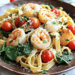 - 225 g Spaghetti oder Fettuccine - 450 g große Garnelen - 225 g Jakobsmuscheln Die Hauptzutaten machen das Gericht besonders. Die Spaghetti oder Fettuccine sind die Basis. Beide Nudelsorten passen gut zu den Meeresfrüchten. Garnelen und Jakobsmuscheln bringen frischen Geschmack. Sie sind leicht, zart und saftig. Diese Zutaten machen die Pasta zu einem echten Genuss. - 3 Knoblauchzehen - 150 g Kirschtomaten - 150 g frische Spinatblätter Knoblauch bringt ein tolles Aroma. Er gibt der Pasta einen kräftigen Geschmack. Kirschtomaten fügen eine süße Note hinzu. Ihre Farbe macht das Gericht auch hübsch. Spinatblätter sind gesund und geben Frische. Diese Zusatzstoffe sind einfach und lecker. - 60 ml Olivenöl - 1 Zitrone, Saft und Abrieb - Salz und Pfeffer nach Geschmack Olivenöl ist ein Muss für Geschmack und Textur. Es gibt der Pasta eine schöne Konsistenz. Zitronensaft und -abrieb bringen Frische. Sie heben die Aromen der Meeresfrüchte hervor. Salz und Pfeffer runden alles ab. Mit diesen Gewürzen wird die Pasta perfekt. Für das vollständige Rezept schauen Sie sich gerne die [Full Recipe] an. Bringen Sie in einem großen Topf gesalzenes Wasser zum Kochen. Fügen Sie Ihre Spaghetti oder Fettuccine hinzu. Kochen Sie die Pasta nach den Anweisungen auf der Verpackung, bis sie al dente ist. Reservieren Sie 120 ml des Nudelwassers, bevor Sie die Pasta abgießen. Stellen Sie die Pasta beiseite. Erhitzen Sie in einer großen Pfanne bei mittlerer Hitze 60 ml Olivenöl. Sobald das Öl heiß ist, fügen Sie drei fein gehackte Knoblauchzehen hinzu. Braten Sie den Knoblauch etwa eine Minute an, bis er duftet. Geben Sie dann 450 g große Garnelen und 225 g Jakobsmuscheln in die Pfanne. Braten Sie alles für 2-3 Minuten auf jeder Seite, bis die Meeresfrüchte undurchsichtig und durchgegart sind. Jetzt kommen die frischen Zutaten ins Spiel! Fügen Sie 150 g halbierte Kirschtomaten und 150 g frische Spinatblätter in die Pfanne. Kochen Sie alles für weitere 2-3 Minuten, bis der Spinat zusammengefallen und die Tomaten weich sind. Geben Sie dann die gekochte Pasta in die Pfanne. Fügen Sie das reservierte Nudelwasser, den Saft und Abrieb einer Zitrone hinzu. Vermengen Sie alles gut bei niedriger Hitze. Schmecken Sie mit Salz und Pfeffer ab. Für das volle Rezept schauen Sie auf [Full Recipe]. Wie lange Garnelen und Jakobsmuscheln braten? Braten Sie Garnelen und Jakobsmuscheln etwa 2-3 Minuten pro Seite. Sie sind fertig, wenn sie undurchsichtig sind. Achten Sie darauf, die Meeresfrüchte nicht zu lange zu braten. Sonst werden sie gummiartig. Tipps für die perfekte Al Dente Pasta Kochen Sie die Pasta genau nach den Anweisungen auf der Verpackung. Testen Sie die Konsistenz kurz vor Ende der Garzeit. Die Pasta sollte weich, aber noch bissfest sein. Das gibt der Pasta den besten Geschmack. Empfohlene Gewürze und Kräuter Verwenden Sie frische Kräuter wie Petersilie oder Basilikum. Diese verleihen dem Gericht Frische. Rote Paprikaflocken fügen einen kleinen Kick hinzu. So wird Ihre Pasta noch schmackhafter. Wie man die Zitronennote verstärkt Nutzen Sie den Saft und den Abrieb der Zitrone. Das gibt einen frischen, hellen Geschmack. Fügen Sie etwas Zitronenschale zum Kochen hinzu, um die Aromen zu intensivieren. So wird das Gericht lebendiger. Welcher Käse passt am besten? Parmesan ist die beste Wahl für dieses Gericht. Er schmilzt gut und hat einen tollen Geschmack. Fügen Sie ihn am Ende hinzu, um das Gericht cremig zu machen. Alternative Käse-Optionen Wenn Sie Parmesan nicht mögen, probieren Sie Pecorino oder Grana Padano. Diese Käse sind ebenfalls schmackhaft und passen gut zu Meeresfrüchten. Experimentieren Sie mit verschiedenen Käsesorten, um Ihren Favoriten zu finden. Für das vollständige Rezept, sehen Sie sich die [Full Recipe] an. {{image_4}} Eine cremige Sauce macht das Gericht reichhaltig. Sie hat einen milden, sanften Geschmack. Im Gegensatz dazu hat die tomatenbasierte Sauce eine frische, fruchtige Note. Beide Saucen passen gut zu Garnelen und Jakobsmuscheln. Für eine cremige Sauce brauchst du: - 200 ml Sahne - 60 g Frischkäse - 1 Teelöffel Dijon-Senf - 1 Teelöffel frische Kräuter (wie Basilikum oder Petersilie) Die Sahne und den Frischkäse bringst du in einer Pfanne zum Kochen. Füge den Senf und die Kräuter hinzu. Rühre gut um, bis die Sauce glatt ist. So hast du einen leckeren, cremigen Genuss. Gemüse macht die Pasta bunt und gesund. Du kannst Brokkoli, Zucchini oder Erbsen hinzufügen. Diese Gemüse bringen Farbe und Vitamine in dein Gericht. Auch Paprika ist eine gute Wahl. Als Beilagen passen frisches Baguette oder ein grüner Salat gut dazu. Diese Beilagen ergänzen die Pasta perfekt und machen dein Essen komplett. Du kannst andere Meeresfrüchte verwenden, wenn du magst. Muscheln oder Tintenfisch bringen neue Geschmäcker. Muscheln haben einen salzigen, herzhaften Geschmack. Tintenfisch ist zart und hat eine besondere Textur. Diese Alternativen machen dein Gericht spannend. Du kannst kreativ sein und mit verschiedenen Meeresfrüchten experimentieren. So wird deine Garnelen Jakobsmuscheln Pasta immer frisch und aufregend. Wenn du mehr über die Zubereitung erfahren möchtest, schau dir die Full Recipe an. Um die Reste der Garnelen-Jakobsmuscheln-Pasta frisch zu halten, solltest du sie in einem luftdichten Behälter aufbewahren. Lege die Pasta in den Behälter und schließe ihn gut. Die Reste bleiben so für zwei bis drei Tage frisch. Stelle sicher, dass die Pasta abgekühlt ist, bevor du sie in den Kühlschrank stellst. So vermeidest du Kondenswasser im Behälter. Beim Aufwärmen der Pasta ist es wichtig, die Qualität zu erhalten. Du kannst die Pasta entweder in der Mikrowelle oder auf dem Herd aufwärmen. - Mikrowelle: Stelle die Pasta in eine mikrowellengeeignete Schüssel. Decke die Schüssel mit einem feuchten Papiertuch ab. Erwärme die Pasta in kurzen Intervallen von einer Minute, damit sie gleichmäßig warm wird. - Herd: Erhitze eine Pfanne bei mittlerer Hitze und füge einen Schuss Olivenöl hinzu. Gib die Reste in die Pfanne. Rühre die Pasta langsam um, bis sie warm ist. Beide Methoden sind gut, aber das Aufwärmen auf dem Herd bringt den Geschmack besser zurück. Die restliche Pasta kann im Kühlschrank bis zu drei Tage aufbewahrt werden. Achte darauf, sie in einem luftdichten Behälter zu lagern. So bleibt sie frisch und lecker. Vor dem Servieren kannst du sie einfach aufwärmen. Ja, du kannst die Garnelen durch Hühnchen oder Tofu ersetzen. Beide Optionen bieten einen tollen Geschmack. Wenn du Fisch magst, probiere Lachs oder Kabeljau. Achte darauf, die Garzeiten anzupassen, damit alles gut durchgegart ist. Ja, es gibt glutenfreie Pasta, die du verwenden kannst. Viele Marken bieten diese Alternativen an. Du kannst auch Zucchini-Nudeln oder Reisnudeln verwenden. So kannst du das Rezept genießen, ohne Gluten zu konsumieren. In diesem Blogbeitrag haben wir leckere Meeresfrüchte-Pasta erklärt. Wir starteten mit den Hauptzutaten, wie Garnelen und Jakobsmuscheln. Danach sahen wir uns die Schritt-für-Schritt-Anleitung an. Tipps für perfekte Ergebnisse waren ebenfalls dabei. Schließlich haben wir Variationen, Lagerung und wichtige Fragen besprochen. Die Zubereitung von Meeresfrüchte-Pasta ist einfach und macht Spaß. Nutze die Tipps und Variationen, um dein Gericht zu verbessern. So wird jedes Mal das Essen ein Hit!