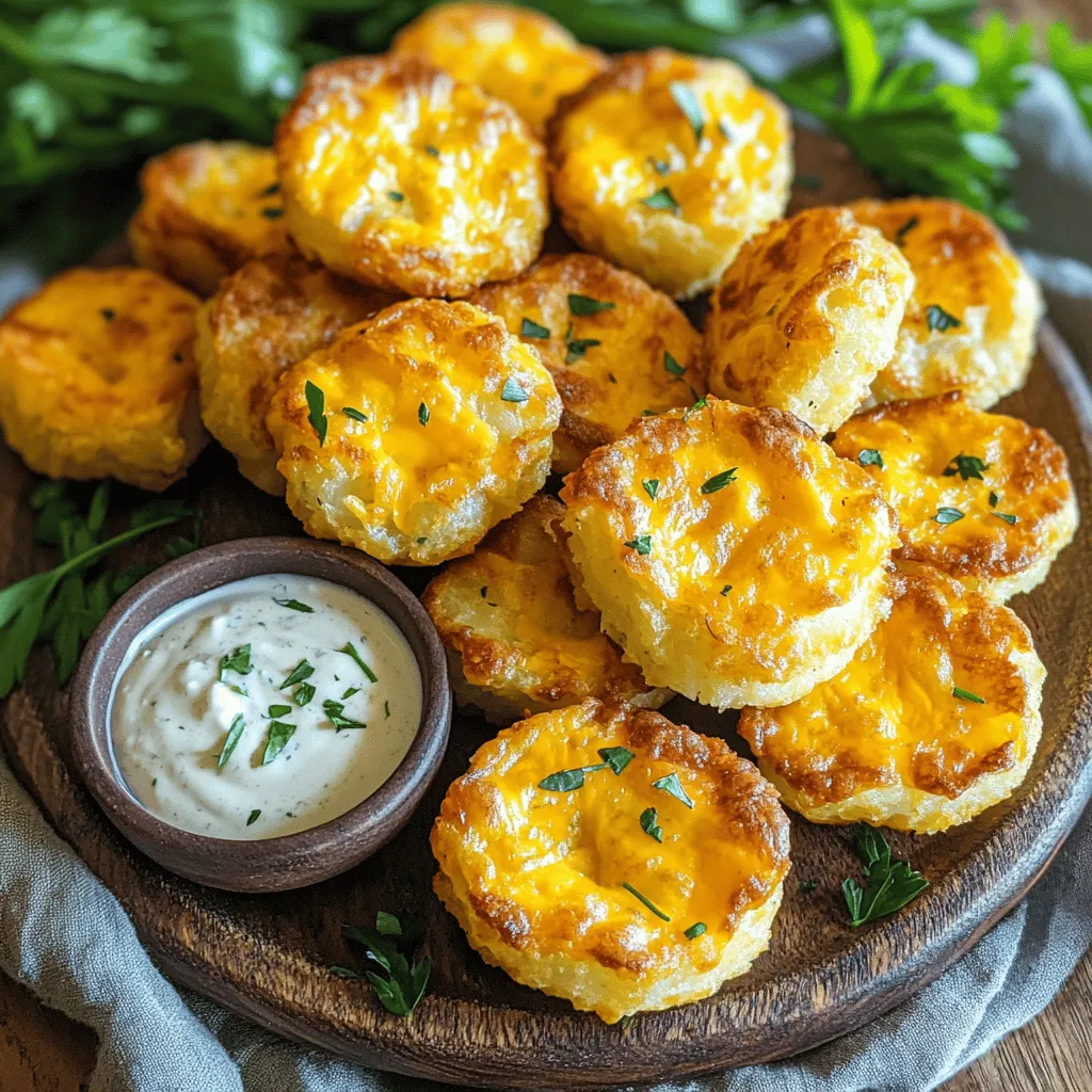 Um die besten cremigen Kartoffelpuffer zu machen, brauchst du: - 2 große Russet-Kartoffeln, geschält und gewürfelt - 1 Tasse geriebener Cheddar-Käse - ½ Tasse Frischkäse, weich - ¼ Tasse Sauerrahm - 2 Knoblauchzehen, gehackt - 1 Teelöffel Zwiebelpulver - 1 Teelöffel Paprika - Salz und Pfeffer nach Geschmack - 1 Tasse Semmelbrösel (zum Wenden) - 2 Eier, verquirlt (für die Eiwäsche) - Pflanzenöl (zum Frittieren) Diese Zutaten geben den Puffern ihren tollen Geschmack und die perfekte Konsistenz. Die Kartoffeln sind die Basis. Der Käse und der Frischkäse machen sie schön cremig. Die Gewürze sind sehr wichtig. Sie bringen das Aroma in die Kartoffelpuffer. - Zwiebelpulver gibt einen milden Zwiebelgeschmack. - Paprika fügt eine leichte Süße und Farbe hinzu. - Frischer Knoblauch macht das Ganze würziger. Diese Gewürze sind einfach zu finden und machen einen großen Unterschied im Geschmack. Wenn du keine Russet-Kartoffeln hast, kannst du andere Sorten nutzen. - Yukon Gold-Kartoffeln sind auch gut. - Für den Käse kannst du einen anderen schmelzenden Käse probieren. Sauerrahm lässt sich durch griechischen Joghurt ersetzen. Das gibt eine ähnliche Creme. Probiere verschiedene Kombinationen aus. So findest du deine Lieblingsversion! Für die gesamte Zubereitung und weitere Details kannst du die [Full Recipe] anschauen. Zuerst schälen Sie die großen Russet-Kartoffeln. Schneiden Sie sie in kleine Würfel. Kochen Sie die Kartoffeln in einem Topf mit gesalzenem Wasser. Lassen Sie sie für etwa 15 bis 20 Minuten kochen, bis sie weich sind. Prüfen Sie die Kartoffeln mit einer Gabel. Sie sollten leicht zerfallen. Nach dem Kochen das Wasser abgießen und die Kartoffeln beiseite stellen. Jetzt zerdrücken Sie die gekochten Kartoffeln in einer großen Rührschüssel. Nutzen Sie einen Kartoffelstampfer, um sie ganz glatt zu machen. Fügen Sie dann die anderen Zutaten hinzu: - Geriebenen Cheddar-Käse - Weichen Frischkäse - Sauerrahm - Gehackten Knoblauch - Zwiebelpulver - Paprika - Salz und Pfeffer Mischen Sie alles gut, bis die Masse gleichmäßig ist. Lassen Sie die Mischung ein paar Minuten abkühlen, damit sie leichter zu verarbeiten ist. Jetzt ist es Zeit, die Puffer zu formen. Nehmen Sie kleine Portionen der Kartoffelmischung und rollen Sie sie zu Kugeln oder drücken Sie sie in flache Puffer. Die Puffer sollten etwa 2,5 bis 4 cm groß sein. Für die Beschichtung richten Sie eine Wenden-Station ein. Stellen Sie eine Schüssel mit verquirlten Eiern und eine mit Semmelbröseln bereit. Tauchen Sie jeden Puffer zuerst in die Eier und dann in die Semmelbrösel. Stellen Sie sicher, dass die Puffer gut bedeckt sind. Jetzt sind die Puffer bereit zum Frittieren! Folgen Sie der [Full Recipe], um die perfekten cremigen Kartoffelpuffer zu genießen. Um perfekte Kartoffelpuffer zu frittieren, achte auf die Öltemperatur. Das Öl sollte heiß sein, bevor du die Puffer hinzufügst. Ein einfacher Test: Werfe ein kleines Stück Brot ins Öl. Wenn es sofort zischt, ist das Öl bereit. Frittiere die Puffer in kleinen Chargen. So bekommen sie eine goldbraune Kruste. Überfülle die Pfanne nicht, sonst sinken die Puffer. Frische Zutaten machen den Unterschied. Wähle die besten Kartoffeln, um einen tollen Geschmack zu erreichen. Kaufe frischen Käse und frische Kräuter. Diese Zutaten verleihen den Puffern mehr Aroma. Wenn du frische Knoblauchzehen verwendest, wird der Geschmack intensiver. Frische Zutaten sind auch gesünder und nahrhafter. Um deinen Kartoffelpuffern mehr Geschmack zu geben, experimentiere mit Zutaten. Füge verschiedene Käsesorten hinzu, wie Mozzarella oder Parmesan. Du kannst auch Kräuter wie Schnittlauch oder Petersilie einmischen. Wenn du es würziger magst, probiere Chili oder Paprikapulver. Diese kleinen Änderungen machen die Puffern noch besser. Für eine vegane Option kannst du den Käse durch pflanzliche Alternativen ersetzen. {{image_4}} Käse macht alles besser, auch Kartoffelpuffer! Du kannst viele Käsesorten ausprobieren. Neben Cheddar kannst du Gouda oder Mozzarella verwenden. Gouda gibt eine süße Note, während Mozzarella schön schmilzt. Wenn du einen kräftigen Geschmack magst, probiere Parmesan. Die Möglichkeiten sind endlos! Der Käse sorgt für eine tolle Cremigkeit und Geschmack. Du möchtest eine vegetarische oder vegane Version? Das ist ganz einfach! Lass den Käse weg und nutze stattdessen pflanzliche Cremes oder Nüsse. Cashew-Creme ist eine leckere Option. Du kannst auch die Eier durch Leinsamen oder Chia-Samen ersetzen. Mische einen Esslöffel mit Wasser und lass es kurz quellen. So erhalten deine Puffer die nötige Bindung. Für mehr Geschmack kannst du verschiedene Zutaten hinzufügen. Zwiebeln oder Paprika geben eine süße Note. Frische Kräuter wie Schnittlauch oder Petersilie machen die Puffer frisch und bunt. Wenn du es scharf magst, füge etwas Chili oder Cayennepfeffer hinzu. Diese kleinen Änderungen bringen Abwechslung auf deinen Teller. Du kannst sogar Speck oder Wurst für eine herzhaftere Variante hinzufügen. Für das vollständige Rezept besuche die Seite für cremige Kartoffelpuffer. Die cremigen Kartoffelpuffer sind sehr lecker, aber manchmal bleibt etwas übrig. Sie können die Puffer einfach im Kühlschrank aufbewahren. Legen Sie sie in einen luftdichten Behälter. So bleiben sie frisch. Sie sollten die Puffer innerhalb von 3 bis 5 Tagen essen. Vor dem Servieren können Sie sie kurz aufwärmen. Möchten Sie die Kartoffelpuffer länger aufbewahren? Dann frieren Sie sie einfach ein. Lassen Sie die Puffer zuerst vollständig abkühlen. Legen Sie sie dann in eine gefrierfeste Tüte oder Dose. Achten Sie darauf, die Luft herauszudrücken, um Frost zu vermeiden. So halten sie sich bis zu 3 Monate. Wenn Sie bereit sind, sie zu genießen, lassen Sie sie über Nacht im Kühlschrank auftauen. Um die Kartoffelpuffer wieder warm zu machen, gibt es ein paar einfache Methoden. Sie können sie in einer Pfanne bei mittlerer Hitze aufwärmen. So werden sie knusprig. Alternativ können Sie sie auch im Ofen auf 180 Grad Celsius backen. Legen Sie sie auf ein Backblech und backen Sie sie etwa 10-15 Minuten. So bleiben die Puffer lecker und frisch. Cremige Kartoffelpuffer halten sich gut im Kühlschrank. Sie können sie bis zu drei Tage aufbewahren. Lagern Sie sie in einem luftdichten Behälter. Dies hält die Puffer frisch. Wenn Sie sie länger aufbewahren möchten, frieren Sie sie ein. Im Gefrierschrank bleiben sie bis zu zwei Monate gut. Achten Sie darauf, die Puffer in einer einzelnen Schicht einzufrieren. So kleben sie nicht zusammen. Ja, Sie können die Kartoffelpuffer auch im Ofen backen. Das ist eine gesündere Option. Heizen Sie den Ofen auf 200 Grad Celsius vor. Legen Sie die Puffer auf ein mit Backpapier ausgelegtes Blech. Besprühen Sie sie leicht mit Öl. Backen Sie die Puffer etwa 20-25 Minuten lang. Wenden Sie sie nach der Hälfte der Zeit, damit sie gleichmäßig bräunen. So werden sie knusprig, ohne in Öl zu schwimmen. Es gibt viele leckere Dips für Kartoffelpuffer. Eine beliebte Wahl ist Sauerrahm. Er ergänzt den Geschmack wunderbar. Auch ein einfacher Joghurt-Dip passt gut. Für etwas Würze probieren Sie scharfe Sauce oder Salsa. Wer es herzhaft mag, kann einen Knoblauch-Dip zubereiten. Mischen Sie dazu Joghurt, Knoblauch und Kräuter. Diese Kombination macht die Puffer noch köstlicher. Für das komplette Rezept schauen Sie sich die [Full Recipe] an. In diesem Blogbeitrag haben wir alles über cremige Kartoffelpuffer behandelt. Sie lernen die Hauptzutaten, wichtige Gewürze und mögliche Ersatzstoffe kennen. Ich habe eine einfache Schritt-für-Schritt-Anleitung zur Zubereitung gegeben und Tipps für den perfekten Frittierprozess geteilt. Variationen sorgen für kreativen Genuss. Schließlich haben wir die besten Lagerinformationen und häufige Fragen geklärt. Kartoffelpuffer sind einfach und lecker. Experimentieren Sie mit neuen Ideen für noch mehr Freude!