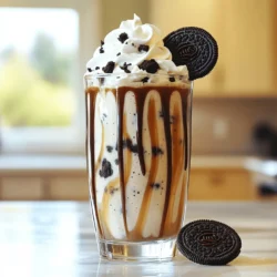 Um einen leckeren Oreo-Keksteig-Milchshake zu machen, brauchst du folgende Hauptzutaten: - 2 Tassen Vanilleeis - 1 Tasse Milch (nach Wunsch anpassen für die Konsistenz) - 1/2 Tasse Keksteig (gekauft oder hausgemacht) - 4 Oreo-Kekse, zerbröselt (zusätzlich einige für die Dekoration) - 1 Esslöffel Schokoladensirup (optional) - Schlagsahne zum Garnieren Diese Zutaten machen den Milchshake cremig und schokoladig. Das Vanilleeis sorgt für die süße Basis. Der Keksteig bringt die richtige Konsistenz. Die zerbröselten Oreos fügen den knusprigen Biss hinzu. Die Dekoration macht den Milchshake besonders ansprechend. Hier sind einige Ideen: - Zerbröselte Oreo-Kekse - Schokoladensirup - Schlagsahne - Essbare Glitzer oder bunte Streusel Mit diesen Zutaten kannst du deinen Milchshake noch mehr aufpeppen. Eine schöne Garnitur macht jeden Drink zu einem Kunstwerk. Die Qualität der Zutaten macht einen großen Unterschied. Achte auf Folgendes: - Wähle frisches Vanilleeis ohne künstliche Aromen. - Nutze Vollmilch für einen reichhaltigeren Geschmack. - Wenn du Keksteig kaufst, achte auf Marken mit natürlichen Inhaltsstoffen. - Verwende echte Oreo-Kekse, um den besten Geschmack zu erzielen. Wenn du lokale und frische Zutaten wählst, schmeckt dein Milchshake gleich viel besser. Diese kleinen Details machen das große Ganze aus. Du kannst das ganze Rezept für den Oreo-Keksteig-Milchshake hier nachlesen: [Full Recipe]. Zuerst müssen Sie alle Zutaten bereitstellen. Nehmen Sie den Mixer und stellen Sie ihn auf eine feste Fläche. Fügen Sie dann die folgenden Zutaten hinzu: - 2 Tassen Vanilleeis - 1 Tasse Milch - 1/2 Tasse Keksteig - 4 zerbröselte Oreo-Kekse - 1 Esslöffel Schokoladensirup (optional) Stellen Sie sicher, dass der Mixer sauber und trocken ist, damit der Milchshake gut gelingt. Um die perfekte Konsistenz zu erreichen, stellen Sie den Mixer auf mittlere Geschwindigkeit. Mischen Sie die Zutaten, bis die Mischung glatt ist. Wenn der Milchshake zu dick ist, fügen Sie etwas mehr Milch hinzu. Für einen dickeren Milchshake verwenden Sie weniger Milch. Machen Sie eine kleine Probe, um sicherzustellen, dass die Textur Ihren Wünschen entspricht. Die Präsentation ist wichtig für den Genuss. Nehmen Sie die Serviergläser und träufeln Sie etwas Schokoladensirup an die Innenseiten. Dies gibt dem Milchshake einen schönen Look. Gießen Sie dann den Milchshake vorsichtig in die Gläser. Krönen Sie jeden Milchshake mit Schlagsahne. Streuen Sie zusätzlich einen zerbröselten Oreo-Keks oben drauf. So sieht Ihr Milchshake nicht nur lecker aus, er schmeckt auch fantastisch! Um den perfekten Oreo Cookie Dough Milkshake zu machen, folge einfach diesen Schritten. Achte darauf, das Vanilleeis zuerst in den Mixer zu geben. Die Milch hilft, alles gut zu vermischen. Füge dann den Keksteig und die zerbröselten Oreos hinzu. Mixe es, bis die Mischung glatt ist. Wenn du einen dickeren Milchshake willst, nutze weniger Milch. Für einen dünneren Milchshake, füge mehr Milch hinzu. Ein häufiger Fehler ist, zu viel Milch zu verwenden. Das macht den Milchshake dünn und weniger cremig. Ein anderer Fehler ist, die Mischung nicht lange genug zu mixen. Mische, bis alles gut vermischt ist und die Konsistenz cremig aussieht. Achte darauf, die Gläser vor dem Servieren mit Schokoladensirup zu dekorieren. Es sieht nicht nur toll aus, sondern gibt auch extra Geschmack. Du kannst den Milchshake nach deinem Geschmack anpassen. Füge Erdnussbutter hinzu, um einen neuen Geschmack zu erleben. Oder probiere es mit Schokoladeneis statt Vanilleeis. Wenn du mehr Crunch magst, füge Nüsse oder andere Kekse hinzu. Es gibt viele Möglichkeiten, deinen Oreo Cookie Dough Milkshake zu einem einzigartigen Erlebnis zu machen. Nutze deine Kreativität und finde die perfekte Mischung für dich! {{image_4}} Wenn du eine glutenfreie Option möchtest, gibt es einfache Lösungen. Du kannst glutenfreies Mehl verwenden. Mische es mit Butter, Zucker, und einer Prise Salz. So bekommst du einen leckeren Keksteig ohne Gluten. Achte darauf, auch glutenfreie Oreos zu verwenden. Diese sind in vielen Geschäften erhältlich. So bleibt der Genuss für alle gewährleistet. Für eine schokoladige Note kannst du Schokoladeneis anstelle von Vanilleeis nehmen. Die Kombination aus Schokolade und Oreo schmeckt einfach himmlisch. Du kannst auch mehr Schokoladensirup hinzufügen. Das gibt dem Milchshake einen extra Kick. Experimentiere mit verschiedenen Oreo-Sorten, wie den Schokoladen-Oreo. So wird der Milchshake noch interessanter und leckerer. Möchtest du eine vegane Version? Nutze pflanzliche Alternativen. Kokosnusseis oder Mandelmilch sind tolle Optionen. Diese Zutaten geben dem Milchshake einen einzigartigen Geschmack. Du kannst auch vegane Kekse verwenden. Diese findest du in vielen Bioläden oder Online-Shops. So kann jeder in den Genuss dieses köstlichen Milchshakes kommen. Um den Oreo Cookie Dough Milkshake frisch zu halten, benutze einen luftdichten Behälter. Fülle den Milchshake vorsichtig in den Behälter. Decke ihn gut ab und stelle ihn in den Kühlschrank. So bleibt er kühl und lecker. Du kannst den Milchshake bis zu zwei Tage lagern. Beachte, dass die Konsistenz sich leicht verändern kann. Es kann dicker werden, wenn es im Kühlschrank steht. Wenn du Reste hast, mache das Beste daraus! Du kannst den Milchshake wieder mixen. Gib etwas Milch hinzu, um die Konsistenz zu verbessern. Das macht den Milchshake wieder cremig. Eine andere Idee ist, ihn als Eis zu verwenden. Gieße ihn in Formen und friere ihn ein. So hast du leckeres Milchshake-Eis für heiße Tage! Die Haltbarkeit hängt von den Zutaten ab. Vanilleeis kann in der Regel bis zu sechs Monate im Gefrierfach halten. Milch ist oft mehrere Tage haltbar, wenn sie im Kühlschrank ist. Achte auf das Haltbarkeitsdatum auf der Verpackung. Keksteig, ob gekauft oder hausgemacht, sollte nicht länger als eine Woche im Kühlschrank bleiben. Verwende frische Zutaten für den besten Geschmack. Du kannst den Milchshake bis zu zwei Tage im Kühlschrank lagern. Stelle sicher, dass du ihn in einem luftdichten Behälter aufbewahrst. So bleibt er frisch und lecker. Wenn du ihn länger aufbewahren willst, friere ihn ein. Das macht den Milchshake dicker und kälter. Du kannst ihn dann einfach mixen, wenn du bereit bist, ihn zu genießen. Ja, du kannst viele Kekssorten ausprobieren! Oreo sind toll, aber versuche auch andere. Chips Ahoy oder sogar Peanut Butter Cups könnten gut schmecken. Experimentiere mit verschiedenen Geschmäckern. Das macht deinen Milchshake einzigartig und spannend. Denke daran, die Kekse vorher zu zerbröseln, damit sie gut im Milchshake verteilt werden. Die besten Beilagen sind Schlagsahne und zerbröselte Kekse. Du kannst auch Schokoladensirup oder Karamell hinzufügen. Das macht deinen Milchshake noch süßer. Eine Kirsche obenauf gibt einen tollen Farbkontrast. Du kannst auch kleine Kekse an den Rand des Glases stecken. So sieht der Milchshake nicht nur gut aus, sondern schmeckt auch noch besser. In diesem Blogpost haben wir alles über den Oreo-Keksteig-Milchshake besprochen. Wir haben die besten Zutaten, die Zubereitung und die Präsentation behandelt. Ich hoffe, dass die Tipps und Tricks dir helfen, den perfekten Milchshake zu machen. Denke daran, Variationen auszuprobieren und Fehler zu vermeiden. Lagere deinen Milchshake richtig, um ihn länger zu genießen. Experimentiere mit verschiedenen Geschmäckern, um deinen Favoriten zu finden. Viel Spaß beim Mixen und Genießen!