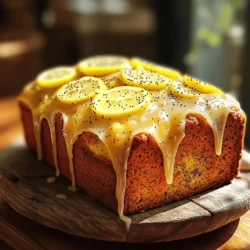 Um einen leckeren Zitronen-Mohn-Laib zu backen, brauchen wir die besten Zutaten. Hier ist die Liste: - 1 ½ Tassen Allzweckmehl - 1 Teelöffel Backpulver - ½ Teelöffel Natron - ¼ Teelöffel Salz Diese Zutaten geben dem Laib die richtige Struktur. Das Mehl sorgt für die Basis. Backpulver und Natron helfen beim Aufgehen. Salz bringt den Geschmack heraus. - ½ Tasse ungesalzene Butter, weich - 1 Tasse Kristallzucker - 2 große Eier - 1 Esslöffel Zitronenschale Die Butter macht den Laib schön saftig. Der Zucker gibt süßen Geschmack. Die Eier binden alles zusammen. Die Zitronenschale bringt frische Aromen. - ½ Tasse Puderzucker - 1-2 Esslöffel Zitronensaft Die Glasur macht den Laib besonders. Puderzucker gibt Süße. Zitronensaft sorgt für einen spritzigen Kick. Für das komplette Rezept, schaue dir den [Full Recipe] an. Heize deinen Ofen auf 175°C vor. Fette eine Kastenform ein. Du kannst auch Backpapier verwenden. Das macht das Herausnehmen einfacher. In einer Schüssel vermische das Mehl, Backpulver, Natron und Salz gut. Das gibt deinem Laib die richtige Struktur. Nimm eine große Rührschüssel. Schlage die weiche Butter und den Kristallzucker mit einem Mixer. Mache das etwa 2-3 Minuten lang. Die Mischung sollte luftig und cremig sein. Füge die Eier einzeln hinzu. Mische nach jeder Zugabe gut weiter. Dann gib die Zitronenschale und den Zitronensaft dazu. Rühre bis alles gut vermischt ist. Nun füge die trockenen Zutaten langsam in die nassen Zutaten. Mische alles nur so lange, bis es gerade kombiniert ist. Achte darauf, nicht zu lange zu rühren. Hebe zum Schluss die Mohnsamen und den Vanilleextrakt vorsichtig unter. Gieße den Teig in die vorbereitete Kastenform. Backe den Laib für 45-50 Minuten. Ein Holzstäbchen sollte sauber herauskommen. Lass den Laib nach dem Backen 10 Minuten in der Form abkühlen. Danach auf ein Kuchengitter legen, um ihn vollständig auskühlen zu lassen. Für die Glasur mische den Puderzucker mit Zitronensaft. Träufle die Glasur über den abgekühlten Laib. Weitere Details findest du im Full Recipe. - Ofentemperatur und Backzeit: Heizen Sie den Ofen auf 175°C vor. Backen Sie den Laib für 45-50 Minuten. Prüfen Sie, ob ein Holzstäbchen sauber herauskommt. Achten Sie darauf, die Backzeit nicht zu verlängern. - Tipps zum Testen der Backbereitschaft: Stechen Sie ein Holzstäbchen in die Mitte des Laibs. Wenn es sauber herauskommt, ist der Laib fertig. Wenn Teig daran haftet, lassen Sie ihn weiter backen. Überwachen Sie den Laib in den letzten Minuten. - Zusätzliche Aromen hinzufügen: Fügen Sie etwas Mandelessenz oder eine Prise Zimt hinzu. Diese Aromen bringen neue Geschmackstöne in den Laib. Experimentieren Sie mit verschiedenen Zitrusfrüchten für einen frischen Kick. - Verwendung von anderen Früchten oder Nüssen: Sie können Walnüsse oder Mandeln in den Teig geben. Auch Heidelbeeren oder Himbeeren passen gut dazu. Diese Früchte bringen zusätzliche Feuchtigkeit und Farbe. - Anrichten und Präsentation: Schneiden Sie den Laib in gleichmäßige Scheiben. Servieren Sie ihn auf einem hübschen Teller. Garnieren Sie die Scheiben mit Zitronenscheiben und Mohnsamen. Das sieht nicht nur gut aus, sondern schmeckt auch lecker. - Kombinationsmöglichkeiten mit Getränken: Genießen Sie den Laib mit einer Tasse Tee oder Kaffee. Ein Glas frischer Limonade oder ein fruchtiger Eistee passt ebenfalls gut dazu. Diese Getränke runden das Geschmackserlebnis ab. Für das vollständige Rezept schauen Sie sich das [Full Recipe] an. {{image_4}} Um den Zitronen-Mohn-Laib frisch zu halten, lege ihn in einen luftdichten Behälter. So bleibt er weich und feucht. Du kannst ihn auch in Frischhaltefolie wickeln. Lagere ihn an einem kühlen, trockenen Ort, fern von direkter Sonne. Die richtige Lagerung hilft, dass der Geschmack und die Textur erhalten bleiben. Wenn du den Laib länger aufbewahren möchtest, friere ihn ein. Lass den Laib komplett abkühlen, bevor du ihn einfrierst. Wickel ihn fest in Frischhaltefolie. Danach lege ihn in einen Gefrierbeutel und drücke die Luft heraus. So bleibt der Laib frisch bis zu drei Monate. Zum Auftauen lege ihn einfach über Nacht in den Kühlschrank. Der Zitronen-Mohn-Laib bleibt bei richtiger Lagerung etwa fünf bis sieben Tage frisch. Du kannst ihn auch nach dem Einfrieren genießen. Achte darauf, dass er gut verpackt ist, um Frostschäden zu vermeiden. So bleibt der Geschmack immer köstlich. Um einen glutenfreien Zitronen-Mohn-Laib zu machen, nutzen Sie glutenfreies Mehl. Es gibt viele Sorten, die gut funktionieren. Reis-, Mandel- oder Kokosmehl sind beliebt. Mischen Sie das glutenfreie Mehl mit einem Bindemittel wie Xanthan. So bleibt der Laib schön saftig und locker. Achten Sie darauf, die Backzeit anzupassen. Glutenfreies Gebäck kann manchmal schneller backen. Für eine vegane Version ersetzen Sie die Eier und die Butter. Nutzen Sie Apfelmus oder Bananen als Eiersatz. Ein Viertel Tasse Apfelmus ersetzt ein Ei gut. Für die Butter verwenden Sie Kokosöl oder vegane Margarine. Diese Alternativen geben dem Laib Feuchtigkeit und Geschmack. Achten Sie darauf, dass die anderen Zutaten ebenfalls vegan sind. Um neue Geschmäcker zu entdecken, fügen Sie Beeren oder Schokolade hinzu. Himbeeren oder Heidelbeeren passen gut zum Zitronen-Mohn-Geschmack. Mischen Sie die Beeren vorsichtig unter den Teig. Für eine schokoladige Note können Sie Schokoladenstückchen verwenden. Diese Modifikationen machen Ihr Zitronen-Mohn-Delight noch interessanter. Für das vollständige Rezept schauen Sie sich das [Full Recipe] an. Der Zitronen-Mohn-Laib bleibt frisch bis zu einer Woche. Bewahre ihn in einem luftdichten Behälter auf. So bleibt der Laib saftig und lecker. Du kannst ihn auch in Frischhaltefolie wickeln. Achte darauf, ihn vor Licht und Hitze zu schützen. Wenn du ihn länger aufbewahren willst, friere ihn ein. Eingewickelt bleibt er bis zu drei Monate haltbar. Ja, du kannst Zitronensaft aus der Flasche verwenden. Frischer Saft hat jedoch mehr Geschmack. Flaschen-Zitronensaft kann die Aromen etwas verändern. Wenn du frischen Saft verwenden kannst, mach das. Der Geschmack wird frischer und lebendiger. Ein Esslöffel frischer Saft bringt mehr Zitrusgeschmack. Achte darauf, dass der Saft ohne Zusätze ist. Für die perfekte Glasur mische Puderzucker mit Zitronensaft. Beginne mit einer halben Tasse Puderzucker. Füge einen Esslöffel Zitronensaft hinzu und rühre gut um. Du kannst mehr Saft hinzufügen, um die Konsistenz zu ändern. Die Glasur sollte dick, aber gießbar sein. Teste die Konsistenz, indem du einen Löffel nimmst. Sie sollte schön fließen, aber nicht zu dünn sein. Verteile die Glasur gleichmäßig über den abgekühlten Laib für einen tollen Look. Das Zitronen-Mohn-Delight ist einfach zuzubereiten und schmeckt großartig. Wir haben die Hauptzutaten, Tipps zur Zubereitung und Möglichkeiten zur Lagerung besprochen. Vergessen Sie nicht, mit verschiedenen Variationen zu experimentieren, um Ihr ganz persönliches Rezept zu kreieren. Ob glutenfrei oder vegan, es gibt viele Wege, dieses Rezept anzupassen. Viel Freude beim Backen und Genuss Ihres Zitronen-Mohn-Delights!