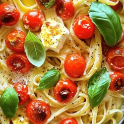 - 200g Pasta nach Wahl (z.B. Penne oder Fusilli) - 200g Feta-Käse - 2 Tassen Kirschtomaten, halbiert - 60ml natives Olivenöl extra - 4 Knoblauchzehen, fein gehackt - 1 Teelöffel getrockneter Oregano - Salz und Pfeffer nach Geschmack Diese Zutaten bilden die Basis für dein Baked Feta Pasta Gericht. Die Kombination aus Feta und Kirschtomaten sorgt für eine leckere, cremige Sauce. Du kannst die Pasta nach deinem Geschmack wählen. Penne oder Fusilli sind ideal, weil sie die Sauce gut halten. - 1/2 Teelöffel rote Pfefferflocken für extra Schärfe - Frische Kräuter, wie Basilikum, zum Garnieren Die roten Pfefferflocken geben dem Gericht einen kleinen Kick. Wenn du es mild magst, lass sie weg. Frische Kräuter sorgen für einen schönen Farbkontrast und frischen Geschmack. Ich empfehle Basilikum, weil es sehr gut mit Feta harmoniert. Das Rezept ergibt etwa 4 Portionen. Eine Portion enthält ungefähr: - Kalorien: 400–450 - Kohlenhydrate: 50g - Fett: 20g - Eiweiß: 10g Diese Angaben können je nach Zutaten leicht variieren. Du kannst die Portionen anpassen, je nachdem, wie viele Leute du bewirten möchtest. Wenn du mehr möchtest, verdopple einfach die Zutaten. Für das vollständige Rezept klicke auf [Full Recipe]. Heize deinen Ofen auf 200°C vor. Nimm eine große Auflaufform. Schichte die halbierten Kirschtomaten und den Feta-Käse in die Mitte der Form. Träufle das Olivenöl über die Tomaten und den Feta. Füge den gehackten Knoblauch, Oregano und die roten Pfefferflocken hinzu. Würze alles mit Salz und Pfeffer. Mische die Tomaten sanft, damit sie gut gewürzt sind. Stelle die Auflaufform in den Ofen. Backe alles für 30 Minuten. Die Tomaten platzen auf und der Feta wird weich. Überwache den Garvorgang. Du willst, dass alles schön schmilzt, aber nicht verbrennt. Koche die Pasta nach den Anweisungen auf der Verpackung bis sie al dente ist. Das dauert meist etwa 8 bis 10 Minuten. Wenn die Pasta fertig ist, gieße sie ab und stelle sie beiseite. So bleibt sie warm, während der Feta und die Tomaten backen. Wenn du magst, kannst du etwas Nudelwasser aufbewahren. Es hilft, die Sauce später cremiger zu machen. Um eine cremige Sauce zu bekommen, ist der Feta entscheidend. Nutze frischen Feta, da dieser besser schmilzt. Die Kirschtomaten sollten reif und saftig sein. So entsteht ein vollmundiger Geschmack. Mische die Tomaten sanft mit dem Feta und dem Öl. Achte darauf, dass alles gut verteilt ist. Nach dem Backen zerdrücke die Mischung mit einer Gabel. So wird die Sauce schön cremig. Bereite die Zutaten im Voraus vor. Wasche und halbiere die Kirschtomaten schon früher. Du kannst auch den Feta in kleine Stücke schneiden. Stelle alle Zutaten bereit, bevor du mit dem Kochen beginnst. So sparst du Zeit und Stress beim Kochen. Du kannst die Mischung auch am Abend vorher machen. Backe die Pasta dann einfach frisch am nächsten Tag. Serviere die Baked Feta Pasta mit frischem Basilikum. Das gibt einen tollen Farbkontrast und Geschmack. Ein grüner Salat passt auch gut dazu. Du kannst auch etwas Baguette dazu reichen. So kannst du die leckere Sauce aufdippen. Wenn du Parmesan verwendest, streue ihn gleich vor dem Servieren darüber. Das sieht lecker aus und macht das Gericht noch besser. {{image_4}} Gemüse macht das Gericht bunter und gesünder. Ich empfehle, frischen Spinat oder Zucchini zu verwenden. Diese Gemüsesorten passen gut zu der cremigen Fetasauce. Schneiden Sie das Gemüse einfach klein und geben Sie es in die Auflaufform. Das Gemüse wird beim Backen weich und gibt viel Geschmack ab. Weitere gute Optionen sind Paprika und Brokkoli. Sie bringen Farbe und Nährstoffe in Ihr Gericht. Um das Gericht herzhaft zu machen, können Sie auch Protein hinzufügen. Hühnchen ist eine tolle Wahl. Braten Sie es vorher leicht an und schneiden Sie es in Stücke. Dann fügen Sie es der Auflaufform hinzu. Garnelen sind eine weitere leckere Option. Sie kochen schnell und passen hervorragend zu Feta. Achten Sie darauf, die Garnelen nicht zu lange zu garen, damit sie zart bleiben. Für eine vegane Variante ersetzen Sie den Feta-Käse durch pflanzlichen Käse. Es gibt viele leckere Alternativen auf dem Markt. Achten Sie darauf, eine Sorte zu wählen, die gut schmilzt. Außerdem können Sie die Pasta mit einer cremigen Soja- oder Cashew-Sauce anrichten. Diese Optionen sind lecker und passen perfekt zu den Tomaten. So genießen Sie ein vollwertiges Gericht ohne tierische Produkte. Mit diesen Variationen können Sie Ihr Baked Feta Pasta Rezept nach Ihrem Geschmack anpassen. Um die Reste von Baked Feta Pasta richtig zu lagern, benutze einen luftdichten Behälter. Lass die Pasta zuerst auf Raumtemperatur abkühlen. Dann decke die Reste gut ab. So bleiben sie frisch. Du kannst die Reste bis zu drei Tage im Kühlschrank aufbewahren. Um die Pasta aufzuwärmen, kannst du den Ofen verwenden. Heize den Ofen auf 180°C vor. Gib die Pasta in eine Auflaufform. Füge einen kleinen Schuss Wasser oder Olivenöl hinzu. Decke die Form mit Aluminiumfolie ab. So bleibt die Pasta feucht. Backe sie für etwa 15 Minuten. Alternativ kannst du die Pasta auch in der Mikrowelle aufwärmen. Stelle die Mikrowelle auf mittlere Hitze und erwärme sie in Intervallen. Rühre zwischendurch um. Im Kühlschrank bleibt Baked Feta Pasta bis zu drei Tage frisch. Um die Haltbarkeit zu verlängern, kannst du die Pasta auch einfrieren. Fülle die abgekühlte Pasta in einen gefrierfesten Behälter. Achte darauf, die Luft herauszudrücken. So bleibt die Pasta bis zu drei Monate haltbar. Zum Auftauen stelle die gefrorene Pasta einfach über Nacht in den Kühlschrank. Die Zubereitung von Baked Feta Pasta dauert insgesamt etwa 45 Minuten. Die Vorbereitungszeit beträgt nur 10 Minuten. Während dieser Zeit heizst du den Ofen vor und bereitest die Zutaten vor. Danach backst du das Gericht für 30 Minuten, bis der Feta schmilzt und die Tomaten platzen. Ja, du kannst Baked Feta Pasta im Voraus zubereiten. Du kannst die Auflaufform mit den Zutaten vorbereiten und sie dann abdecken. Stelle sie in den Kühlschrank, wenn du sie nicht sofort backen möchtest. Du kannst sie bis zu 24 Stunden im Voraus zubereiten. Wenn du bereit bist, sie zu backen, lasse sie etwa 30 Minuten bei Raumtemperatur stehen. So gart sie gleichmäßiger. Falls du keinen Feta-Käse hast oder eine Alternative suchst, gibt es einige Optionen. Du kannst Ziegenkäse anstelle von Feta verwenden. Er bringt eine ähnliche Cremigkeit mit. Auch Ricotta kann gut funktionieren, wenn du eine mildere Note möchtest. Für eine vegane Variante kannst du pflanzlichen Käse nutzen. Die Baked Feta Pasta ist einfach und lecker. Sie kombiniert Pasta, Feta-Käse, und Kirschtomaten. Du hast gelernt, wie du die Zutaten richtig vorbereitest und backst. Achte auf die richtige Konsistenz der Sauce. Du kannst die Mischung nach deinem Geschmack anpassen. Variationen mit Gemüse oder Proteinen bringen neuen Geschmack. Vergiss nicht, Reste richtig zu lagern und aufzuwärmen. Probiere die Tipps aus und genieße deine Baked Feta Pasta!