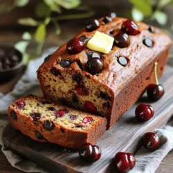 Für dein Kirschen-Schokoladenstückchen-Bananenbrot brauchst du: - 3 reife Bananen, gründlich zerdrückt - 1 Tasse Kirschen, entsteint und halbiert - 1/2 Tasse dunkle Schokoladenstückchen - 1/2 Tasse granulierter Zucker - 1/4 Tasse brauner Zucker - 1/3 Tasse ungesalzene Butter, geschmolzen - 2 große Eier - 1 Teelöffel Vanilleextrakt - 1 Teelöffel Backnatron - 1/2 Teelöffel Backpulver - 1/4 Teelöffel Salz - 1 1/2 Tassen Allzweckmehl Diese Zutaten ergeben ein saftiges und leckeres Brot. Du kannst auch Nüsse hinzufügen. Walnüsse oder Pekannüsse passen sehr gut. Eine halbe Tasse ist ideal. Sie geben dem Brot einen schönen Crunch und mehr Geschmack. Wähle reife Bananen. Sie sollten braune Flecken haben. So wird das Brot süßer und saftiger. Achte auf frische Kirschen. Sie sollten fest und saftig sein. Dunkle Schokoladenstückchen geben den besten Geschmack. Verwende ungesalzene Butter für die richtige Balance. Frische Zutaten machen dein Brot besonders lecker. Für das beste Ergebnis benutze die Zutaten aus dem [Full Recipe]. Zuerst heizen wir den Ofen auf 175°C vor. Während der Ofen aufheizt, nehmen wir eine 9x5 Zoll Kastenform. Fetten Sie die Form mit Butter oder einem Antihaft-Spray ein. So verhindern wir, dass das Brot kleben bleibt. Eine gut gefettete Form hilft, die perfekte Kruste zu erzielen. Jetzt geht's an den Teig. In einer großen Rührschüssel zerdrücken Sie drei reife Bananen gründlich. Fügen Sie dann die geschmolzene Butter, den granulierten Zucker und den braunen Zucker hinzu. Rühren Sie alles gut um, bis es vermischt ist. Danach kommen die zwei Eier und der Vanilleextrakt dazu. Verquirlen Sie die Mischung, bis sie schön glatt ist. Streuen Sie das Backnatron, das Backpulver und das Salz darüber. Rühren Sie nur so lange, bis alles gerade vermischt ist. Jetzt fügen Sie die 1 1/2 Tassen Allzweckmehl schrittweise hinzu. Seien Sie vorsichtig, damit der Teig leicht klumpig bleibt. Heben Sie dann die Kirschen, die Schokoladenstückchen und die optionalen Nüsse vorsichtig unter. So verteilen sich die leckeren Zutaten gleichmäßig im Teig. Gießen Sie den Teig in die vorbereitete Kastenform. Glätten Sie die Oberfläche mit einem Spatel. Backen Sie das Brot im Ofen für 55 bis 65 Minuten. Stecken Sie einen Zahnstocher in die Mitte, um zu testen, ob es fertig ist. Wenn er sauber herauskommt, ist das Brot fertig. Nehmen Sie das Brot aus dem Ofen und lassen Sie es etwa 10 Minuten in der Form abkühlen. Danach übertragen Sie das Brot auf ein Kuchengitter, um es vollständig abkühlen zu lassen. So bleibt es schön saftig. Für das vollständige Rezept, schauen Sie sich die Full Recipe an. Um Ihr Bananenbrot echt gut zu machen, nutzen Sie reife Bananen. Diese sind süßer und sorgen für eine bessere Textur. Drücken Sie die Bananen gut, bis sie fast wie ein Püree sind. Mischen Sie die Zutaten nicht zu lange. Ein klumpiger Teig macht das Brot fluffig. Fügen Sie die Kirschen und Schokoladenstückchen zuletzt hinzu. So bleiben sie ganz und geben dem Brot einen schönen Biss. Ein häufiger Fehler ist, den Teig zu lange zu rühren. Das macht das Brot hart. Achten Sie auch darauf, die richtigen Backzeiten zu nutzen. Jeder Ofen ist anders. Prüfen Sie das Brot nach 55 Minuten mit einem Zahnstocher. Wenn er sauber herauskommt, ist das Brot fertig. Lassen Sie das Brot nicht zu lange im Ofen, sonst wird es trocken. Sie können viele Anpassungen vornehmen. Fügen Sie zum Beispiel Nüsse hinzu, wenn Sie mögen. Walnüsse oder Pekannüsse passen gut. Möchten Sie es glutenfrei? Nutzen Sie einfach glutenfreies Mehl. Auch andere Früchte sind möglich. Probieren Sie Himbeeren oder Erdbeeren. Diese Variationen machen Ihr Bananenbrot spannend und lecker. Für das gesamte Rezept schauen Sie sich das [Full Recipe] an. {{image_4}} Für eine glutenfreie Version können Sie eine Mischung aus glutenfreiem Mehl verwenden. Achten Sie darauf, dass das Mehl die richtige Konsistenz hat. Viele Marken bieten spezielle glutenfreie Mehle an, die gut funktionieren. Diese Mischungen enthalten oft eine Kombination aus Reis-, Mais- und Kartoffelmehl. Das sorgt für den richtigen Geschmack und die Textur. Wenn Sie eine vegane Version möchten, können Sie die Eier einfach durch Apfelmus oder Leinsamen ersetzen. Verwenden Sie 1/4 Tasse Apfelmus oder 1 Esslöffel Leinsamen, gemischt mit 2,5 Esslöffeln Wasser. Auch die Butter können Sie durch Kokosöl oder vegane Margarine ersetzen. Diese Zutaten sorgen dafür, dass das Brot schön feucht bleibt. Sie können auch mit verschiedenen Früchten experimentieren. Erdbeeren, Himbeeren oder sogar Äpfel passen gut. Diese Früchte verleihen dem Brot einen anderen Geschmack. Wenn Sie andere Schokoladensorten probieren möchten, verwenden Sie weiße oder Milchschokolade. Diese Varianten bringen neue, leckere Aromen in Ihr Bananenbrot. Für das komplette Rezept schauen Sie sich bitte das Rezept für Kirschen-Schokoladenstückchen-Bananenbrot an. Um dein Cherry Chocolate Chip Banana Bread frisch zu halten, lagere es in einem luftdichten Behälter. Stelle sicher, dass der Behälter gut verschlossen ist. So bleibt das Brot weich und feucht. Vermeide es, das Brot im Kühlschrank zu lagern, da dies die Textur verändern kann. Bei Raumtemperatur hält es sich gut für etwa 3 bis 4 Tage. Das Einfrieren ist eine tolle Option, wenn du das Brot länger aufbewahren möchtest. Lass das Bananenbrot zuerst vollständig auskühlen. Wickele es dann fest in Frischhaltefolie und lege es in einen Gefrierbeutel. So bleibt es etwa 2 bis 3 Monate frisch. Beschrifte den Beutel mit dem Datum, um den Überblick zu behalten. Um das gefrorene Bananenbrot aufzutauen, lege es einfach über Nacht in den Kühlschrank. Du kannst es auch bei Raumtemperatur auftauen lassen. Wenn du es aufwärmen möchtest, schneide ein Stück ab und lege es in die Mikrowelle für 10 bis 15 Sekunden. Alternativ kannst du es im Ofen bei 175°C für 5–10 Minuten erwärmen. So schmeckt es fast wie frisch gebacken. Kirschen-Schokoladenstückchen-Bananenbrot bleibt frisch für etwa 3 bis 5 Tage. Lagern Sie es in einem luftdichten Behälter. So bleibt es saftig und lecker. Sie können das Brot auch im Kühlschrank aufbewahren, um die Haltbarkeit zu verlängern. So bleibt es bis zu einer Woche gut. Ja, Sie können den Zucker leicht anpassen. Reduzieren Sie den Zucker um ein Viertel oder die Hälfte. Verwenden Sie auch reifere Bananen. Diese sind süßer und benötigen weniger Zucker. Experimentieren Sie mit Honig oder Ahornsirup. Diese Optionen geben auch einen tollen Geschmack. Das Bananenbrot schmeckt großartig mit Butter oder Frischkäse. Sie können auch etwas Marmelade oder Honig darauf geben. Für einen besonderen Touch fügen Sie frische Kirschen oder Schokoladensauce hinzu. Eine Tasse Kaffee oder Tee passt ebenfalls gut dazu. Um Kirschen-Schokoladenstückchen-Bananenbrot zu backen, sind die richtigen Zutaten entscheidend. Ich habe die Haupt- und optionalen Zutaten sowie Tipps zur Auswahl beschrieben. Die Schritt-für-Schritt-Anleitung macht die Zubereitung einfach. Mit meinen Tipps und Tricks wird Ihr Bananenbrot perfekt. Denken Sie auch an Variationen wie glutenfreie oder vegane Optionen. Richtig gelagert bleibt Ihr Brot frisch und lecker. Genießen Sie die ganze Vielfalt, die dieses Rezept bietet. Experimentieren Sie und finden Sie Ihren Lieblingsgeschmack!