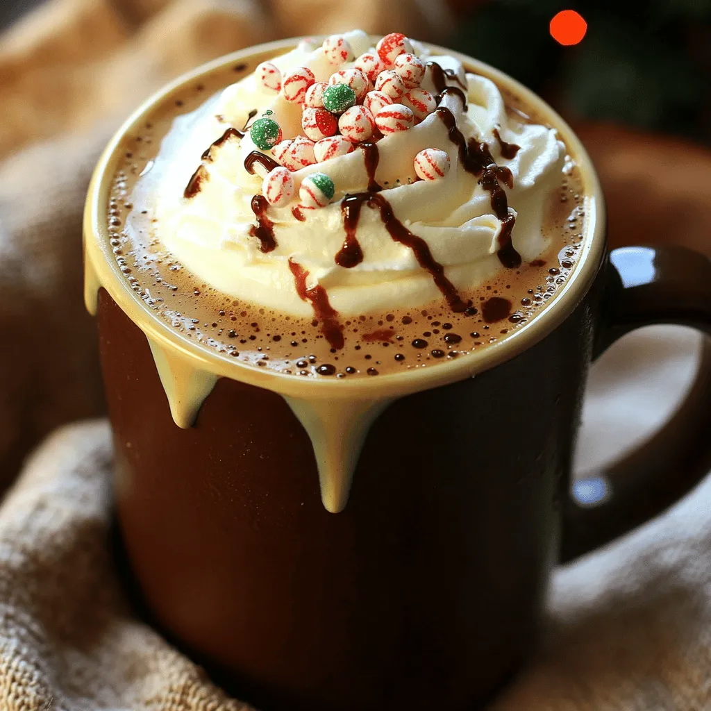 Für deinen Copycat Starbucks Peppermint Mocha brauchst du folgende Zutaten: - 1 Tasse frisch gebrühter Espresso (oder starker Kaffee) - 1 Tasse Milch (wahlweise Kuhmilch oder Pflanzendrink) - 2 Esslöffel Schokoladensirup - 1 Esslöffel Pfefferminzsirup (oder Extrakt) - Schlagsahne zum Garnieren - Zerstoßene Pfefferminzbonbons zur Dekoration - Kakaopulver oder zusätzlicher Schokoladensirup zum Drizzeln (optional) Die Wahl der Milch macht einen großen Unterschied. Du kannst Kuhmilch verwenden für einen cremigen Geschmack. Alternativ wähle einen Pflanzendrink. Mandel- oder Hafermilch passen gut zur Schokolade. Diese Optionen sind auch gut für Laktoseintolerante. Achte darauf, eine ungesüßte Variante zu wählen, um den Geschmack nicht zu überdecken. Experimentiere mit verschiedenen Sorten, um deinen perfekten Geschmack zu finden. Der Schokoladensirup ist der Schlüssel zu einem tollen Geschmack. Du kannst gekauften Sirup verwenden oder ihn selbst machen. Kaufe hochwertigen Sirup für den besten Geschmack. Wenn du ihn selbst machst, koche Kakao, Zucker und Wasser. Rühre, bis es dick wird. Lass es abkühlen und benutze es dann. So hast du mehr Kontrolle über die Süße. Achte darauf, die richtige Menge zu verwenden, um den perfekten Balance mit dem Pfefferminzsirup zu finden. Du brauchst einige wichtige Dinge, bevor du startest. Stelle sicher, dass du frischen Espresso oder starken Kaffee hast. Du kannst einen dunklen Röstkaffee wählen, um einen vollen Geschmack zu bekommen. Auch Milch ist wichtig. Du kannst normale Milch oder einen Pflanzendrink verwenden. Bereite außerdem Schokoladensirup und Pfefferminzsirup vor. Diese machen den Mocha besonders lecker. Halte auch Schlagsahne und zerstoßene Pfefferminzbonbons bereit. Diese dienen als tolle Dekoration. Beginne mit dem Brühen deines Espressos oder starken Kaffees. Wenn du eine Kaffeemaschine nutzt, wähle die richtige Menge Kaffeepulver. Verwende etwa 2 Esslöffel pro Tasse Wasser. Lass das Wasser kochen und gieße es über das Kaffeepulver. Wenn du einen Espresso machst, achte auf die Zeit. Er sollte schnell und stark sein. Die Qualität des Kaffees ist wichtig für den Geschmack deines Mocha. Erhitze die Milch in einem kleinen Topf. Stelle die Hitze auf mittel und warte, bis die Milch dampft. Lass sie aber auf keinen Fall kochen. Sobald die Milch warm ist, füge den Schokoladensirup und den Pfefferminzsirup hinzu. Rühre alles gut um. Du kannst einen Schneebesen verwenden, um eine cremige Mischung zu bekommen. Diese Mischung ist das Herzstück deines Mocha. Gieße sie über deinen frisch gebrühten Espresso. Jetzt ist dein Peppermint Mocha fast fertig! Für das finale Topping, gebe großzügig Schlagsahne oben drauf. Streue die zerstoßenen Pfefferminzbonbons darüber. Wenn du magst, füge etwas Kakaopulver oder extra Schokoladensirup hinzu. Das macht deinen Mocha noch besser. Jetzt kannst du ihn genießen! Um den besten Peppermint Mocha zu machen, achte auf die Qualität des Espressos. Verwende frische Bohnen für den besten Geschmack. Dunkle Röstung bringt mehr Tiefe in dein Getränk. Mische die Milch und die Sirups gut, um eine schöne Konsistenz zu bekommen. Eine gute Mischung macht den Unterschied. Ein Milchaufschäumer ist ein tolles Werkzeug. Er hilft dir, die Milch leicht und schaumig zu machen. Erwärme die Milch zuerst in einem Topf. Gieße sie dann in den Aufschäumer. Schäume die Milch auf, bis sie fluffig ist. Dieser Schritt gibt deinem Mocha die nötige Cremigkeit. Schlagsahne macht dein Getränk besonders lecker. Nimm kalte Sahne aus dem Kühlschrank. Schlage sie mit einem Handmixer, bis sie fest ist. Achte darauf, nicht zu lange zu schlagen, sonst wird sie butterig. Füge einen Hauch von Zucker oder Vanille hinzu, um den Geschmack zu verbessern. Verwende die Schlagsahne, um deinen Peppermint Mocha zu toppen. Das sieht nicht nur gut aus, sondern schmeckt auch toll! {{image_4}} Du kannst den Süßigkeitsgrad deines Peppermint Mocha leicht anpassen. Wenn du es süßer magst, füge mehr Schokoladensirup hinzu. Für eine weniger süße Variante, nutze weniger Sirup oder wähle ungesüßten Schokoladensirup. Probiere auch, etwas Honig oder Agavendicksaft zu verwenden. Sie geben deinem Getränk einen anderen, natürlichen Geschmack. Wenn du eine vegane oder laktosefreie Option suchst, ist das einfach. Ersetze die Kuhmilch durch einen Pflanzendrink. Mandeldrink, Haferdrink oder Sojadrink sind gute Alternativen. Achte darauf, einen ungesüßten Pflanzendrink zu wählen, um die Süße selbst zu kontrollieren. Auch der Schokoladensirup kann vegan sein. Überprüfe die Zutaten auf tierische Produkte. Um deinen Peppermint Mocha winterlich und festlich zu machen, füge Gewürze hinzu. Zimt, Muskatnuss oder sogar eine Prise Ingwer passen perfekt. Streue etwas Zimt auf die Schlagsahne oder rühre eine Prise Muskatnuss in die Milch. Diese Gewürze bringen Wärme und machen dein Getränk noch besonderer. Experimentiere mit den Mengen, bis es dir gefällt. Um die besten Aromen zu erhalten, lagere deine Zutaten richtig. Halte den Espresso oder Kaffee in einem luftdichten Behälter. So bleibt der Geschmack frisch. Achte darauf, den Schokoladensirup und den Pfefferminzsirup an einem kühlen, dunklen Ort aufzubewahren. Milch sollte im Kühlschrank sein, um ihre Frische zu bewahren. Wenn du deinen Peppermint Mocha im Voraus zubereiten möchtest, bereite die Milchmischung vor. Kühle die Mischung nach dem Aufschlagen ab. Gieße sie dann in einen luftdichten Behälter. Du kannst auch den Espresso im Voraus zubereiten und im Kühlschrank aufbewahren. Vor dem Servieren einfach alles zusammenwärmen. Wenn du Espresso übrig hast, lasse ihn nicht einfach stehen. Gieße ihn in einen Behälter und stelle ihn in den Kühlschrank. Er hält sich dort etwa zwei Tage. Du kannst ihn auch in Eiswürfelformen einfrieren. So hast du immer Espresso für deinen nächsten Peppermint Mocha bereit. Der Peppermint Mocha hält sich im Kühlschrank bis zu drei Tage. Achte darauf, ihn in einem luftdichten Behälter aufzubewahren. Vor dem Trinken solltest du ihn gut umrühren. Wenn du ihn erneut erhitzen möchtest, mache das sanft in der Mikrowelle oder auf dem Herd. So bleibt der Geschmack frisch. Ja, du kannst den Sirup selbst machen. Mische dazu gleichen Teile Zucker und Wasser in einem kleinen Topf. Füge dann Pfefferminzblätter oder Pfefferminzextrakt hinzu. Koche die Mischung, bis sich der Zucker löst. Lass den Sirup abkühlen und bewahre ihn im Kühlschrank auf. So hast du immer frischen Pfefferminzsirup für deinen Mocha. Wenn du keine Schlagsahne magst, gibt es viele Alternativen. Du kannst Kokoscreme verwenden, die eine tolle Konsistenz hat. Auch pflanzliche Sahne ist eine gute Wahl. Für eine leichtere Option kannst du einfach etwas Milch aufschäumen. Jede dieser Optionen bringt einen eigenen Geschmack in deinen Peppermint Mocha. Du hast nun alle notwendigen Schritte, um einen perfekten Peppermint Mocha zuzubereiten. Wir haben die Zutaten, die Zubereitung und viele nützliche Tipps behandelt. Denk daran, die Milch und Sirups nach deinem Geschmack zu wählen. Variiere auch mit Gewürzen und Süße. So machst du das Getränk noch besonderer. Lager es richtig, um den besten Geschmack zu bewahren. Mit all diesen Ideen kannst du jeden Schluck genießen. Viel Spaß beim Ausprobieren und Genießen deines selbstgemachten Peppermint Mocha!