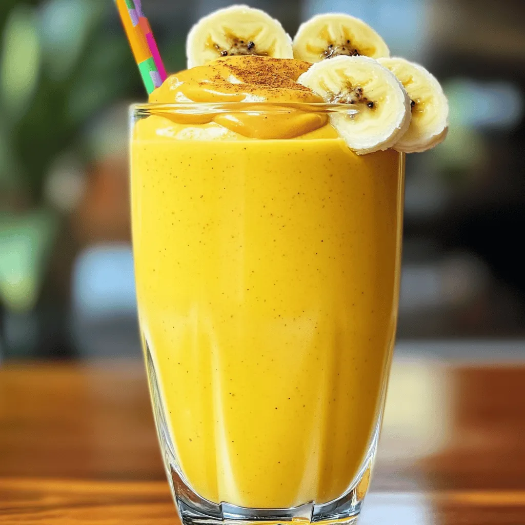 Um einen perfekten Peanut Butter Banana Smoothie zu machen, brauchst du einige einfache Zutaten. Diese Zutaten sind: - 2 reife Bananen - 2 Esslöffel cremige Erdnussbutter - 1 Tasse Mandelmilch (oder Milch nach Wahl) - 1/2 Tasse griechischer Joghurt (natur oder Vanille) - 1 Esslöffel Honig (optional, nach Geschmack anpassen) - 1/2 Teelöffel Vanilleextrakt - 1/4 Teelöffel Zimt (optional) - Eiswürfel (nach Bedarf) Mit diesen Zutaten bereitest du einen cremigen und gesunden Smoothie zu. Die Bananen geben süße, natürliche Energie. Die Erdnussbutter sorgt für Protein und gesunde Fette. Die Mandelmilch macht den Smoothie leicht und nahrhaft. Die Wahl der Erdnussbutter ist wichtig. Achte auf natürliche Erdnussbutter. Diese enthält keine zusätzlichen Zucker oder Öle. Du kannst auch Erdnussbutter mit einem hohen Nussanteil wählen. So bekommst du den besten Geschmack und die besten Nährstoffe. Wenn du magst, probiere auch verschiedene Sorten, wie crunchy oder smooth. Wähle reife Bananen für den besten Geschmack. Reife Bananen haben eine gelbe Schale mit kleinen braunen Flecken. Diese Bananen sind süßer und cremiger. Vermeide grüne Bananen, da sie weniger süß und schwer zu mixen sind. Wenn du keine reifen Bananen hast, lass sie ein paar Tage bei Raumtemperatur liegen. Sie werden schnell reif und bereit für deinen Smoothie. Für die vollständige Anleitung, um diesen köstlichen Smoothie zuzubereiten, schau dir das Full Recipe an. Zuerst schäle die reifen Bananen. Schneide sie in grobe Stücke. Nimm alle anderen Zutaten bereit. Du brauchst Erdnussbutter, Mandelmilch, griechischen Joghurt, Honig, Vanilleextrakt und Zimt. Diese Zutaten machen den Smoothie lecker und gesund. Gib die Bananenstücke in den Mixer. Füge die Erdnussbutter hinzu. Dann kommen die Mandelmilch und der griechische Joghurt. Wenn du magst, kannst du auch Honig, Vanilleextrakt und Zimt hinzufügen. Mixe alles bei hoher Geschwindigkeit. Achte darauf, dass die Mischung glatt und cremig wird. Wenn du einen dickeren Smoothie möchtest, füge ein paar Eiswürfel hinzu. Mixe erneut, bis alles gut vermischt ist. Probiere den Smoothie. Wenn er nicht süß genug ist, kannst du mehr Honig hinzufügen. Mixe noch einmal kurz. Gieße den Smoothie in Gläser. Garniere ihn nach Wunsch mit Bananenscheiben oder einer Prise Zimt oben drauf. Ein dekorativer Strohhalm macht das Trinken noch schöner. Serviere den Smoothie sofort für den besten Geschmack. Genieße diesen cremigen Traum-Smoothie mit Erdnussbutter und Banane. Du wirst ihn lieben! Wenn du die vollständige Anleitung suchst, sieh dir das Full Recipe an. Du kannst die Süße deines Smoothies leicht anpassen. Wenn du es süßer magst, füge mehr Honig hinzu. Wenn du weniger Süße willst, lass den Honig einfach weg. Die Reife der Bananen beeinflusst auch die Süße. Reife Bananen sind süßer und bringen mehr Geschmack. Für die Konsistenz kannst du Eiswürfel hinzufügen. Mehr Eis macht den Smoothie dicker. Wenn du einen flüssigeren Smoothie magst, füge einfach mehr Mandelmilch hinzu. Mixe alles gut, bis die Mischung cremig ist. Die Balance zwischen Erdnussbutter und Bananen ist wichtig. Verwende zwei reife Bananen und zwei Esslöffel Erdnussbutter. So bekommst du den vollen Geschmack. Der griechische Joghurt sorgt für eine cremige Textur und fügt Proteine hinzu. Mandelmilch macht den Smoothie leicht und nussig. Wenn du magst, kannst du auch Vanilleextrakt und Zimt hinzufügen. Diese Zutaten bringen mehr Tiefe in den Geschmack. Achte darauf, die Zutaten gut zu kombinieren, damit alles gleichmäßig verteilt ist. Ein Hochleistungsmixer ist ideal für einen cremigen Smoothie. Er püriert die Bananen und die Erdnussbutter perfekt. Wenn du einen normalen Mixer hast, mixe die Zutaten länger. Du kannst auch in mehreren Durchgängen mixen, um die gewünschte Konsistenz zu erreichen. Ein guter Mixer zerkleinert Eiswürfel leicht. Das macht deinen Smoothie erfrischend kalt. Wenn du nach dem Mixen Klumpen siehst, mixe einfach weiter. Ein glatter Smoothie sieht nicht nur gut aus, er schmeckt auch besser! {{image_4}} Möchtest du einen proteinreichen Smoothie? Füge einfach einen Esslöffel Proteinpulver hinzu. Wähle ein Pulver, das dir schmeckt. Es gibt viele Arten, wie Molke oder pflanzliche Optionen. Mixe es mit den anderen Zutaten. Der Smoothie wird cremig und sättigend. Ideal nach dem Training oder als Snack. Für eine vegane Variante kannst du die Milch und den Joghurt ersetzen. Verwende Kokosmilch oder Hafermilch. Diese sind lecker und cremig. Statt griechischem Joghurt kannst du Sojajoghurt verwenden. So bleibt der Smoothie vegan und gesund. Der Geschmack bleibt trotzdem toll. Möchtest du einen Extra-Boost? Füge Chia-Samen oder frischen Spinat hinzu. Beide sind nährstoffreich. Chia-Samen geben dir Ballaststoffe und Omega-3-Fette. Spinat fügt Eisen und Vitamine hinzu. Mixe sie einfach in deinen Smoothie. Dadurch wird er noch gesünder und leckerer. Probiere verschiedene Kombinationen aus, um deinen perfekten Smoothie zu finden. Um deinen Peanut Butter Banana Smoothie frisch zu halten, ist schnelles Handeln wichtig. Du solltest den Smoothie sofort nach der Zubereitung genießen. Wenn du Reste hast, fülle sie in einen luftdichten Behälter. Schließe den Behälter gut, damit keine Luft eindringt. So bleibt der Geschmack länger erhalten. Ein Tipp: Wenn du den Smoothie in ein Glas füllst, decke es mit Frischhaltefolie ab. Das hilft ebenfalls, die Frische zu bewahren. Im Kühlschrank bleibt dein Smoothie für etwa 1 bis 2 Tage genießbar. Achte darauf, dass der Behälter gut verschlossen ist. Vor dem Trinken solltest du den Smoothie gut durchschütteln oder umrühren. Manchmal setzt sich die Erdnussbutter ab. Wenn du den Smoothie aufwärmen möchtest, vermeide die Mikrowelle. Das kann die Konsistenz verändern. Mixe ihn stattdessen einfach erneut, um ihn wieder cremig zu machen. Falls du den Smoothie länger aufbewahren möchtest, kannst du ihn auch einfrieren. Fülle ihn in Eiswürfelform oder in einen gefrierfesten Behälter. So hast du jederzeit einen Snack zur Hand. Um den Smoothie aufzutauen, lege ihn einfach in den Kühlschrank. Du kannst ihn auch direkt in den Mixer geben und kurz mixen, um ihn wieder cremig zu machen. Wenn du das möchtest, füge etwas frische Milch oder Joghurt hinzu. Das macht den Smoothie wieder schön cremig. Ein Peanut Butter Banana Smoothie hat etwa 350 bis 400 Kalorien pro Portion. Dies hängt von den genauen Zutaten ab, die du verwendest. Zum Beispiel, die Erdnussbutter und der griechische Joghurt tragen die meisten Kalorien bei. Wenn du weniger Kalorien willst, kannst du die Menge der Erdnussbutter reduzieren oder eine fettarme Milch verwenden. Ja, du kannst andere Früchte hinzufügen! Beeren wie Erdbeeren oder Himbeeren passen gut. Auch Spinat oder Avocado sind tolle Ergänzungen. Diese Früchte bringen mehr Nährstoffe und Geschmack in deinen Smoothie. Achte darauf, die Konsistenz anzupassen, falls du viele zusätzliche Früchte hinzufügst. Die Zutaten bieten viele gesundheitliche Vorteile: - Bananen sind reich an Kalium und Ballaststoffen. Sie helfen, den Blutdruck zu regulieren. - Erdnussbutter liefert gesunde Fette und Eiweiß. Sie hält dich länger satt. - Griechischer Joghurt ist voll mit Probiotika. Diese unterstützen die Verdauung. - Mandelmilch ist kalorienarm und enthält Vitamine. Sie ist gut für die Haut. - Honig hat antibakterielle Eigenschaften und liefert natürliche Süße. Diese Mischung macht den Smoothie nicht nur lecker, sondern auch nahrhaft. Probiere das Rezept aus dem Full Recipe, um all diese Vorteile zu genießen! Zusammenfassend haben wir die wichtigsten Zutaten für den Peanut Butter Banana Smoothie besprochen. Wir haben gelernt, hochwertige Erdnussbutter und die besten Bananen auszuwählen. Die Schritt-für-Schritt-Anleitung macht die Zubereitung einfach. Tipps zur Anpassung der Süße und Konsistenz helfen dir, deinen perfekten Smoothie zu kreieren. Variationen wie proteinreiche Optionen und Superfoods machen das Rezept flexibel. Denke daran, den Smoothie richtig zu lagern, um ihn frisch zu halten. Diese Mischung ist lecker und gesund, also probiere es einfach aus!