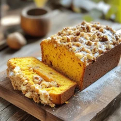 Für das einfache Kürbisbrot benötigst du folgende Zutaten: - 1 ½ Tassen Allzweckmehl - 1 Teelöffel Natron - ½ Teelöffel Backpulver - ½ Teelöffel Salz - 1 Teelöffel Zimt - ½ Teelöffel Muskatnuss - ½ Teelöffel Ingwer - 1 Tasse Kürbispüree aus der Dose - ¾ Tasse weißer Zucker - ½ Tasse brauner Zucker - ½ Tasse Pflanzenöl - 2 große Eier - 1 Teelöffel Vanilleextrakt - ½ Tasse gehackte Walnüsse oder Pekannüsse (optional) Für das Brotkrumen-Topping brauchst du: - ½ Tasse Allzweckmehl - ⅓ Tasse brauner Zucker - ¼ Teelöffel Zimt - ¼ Tasse kalte Butter, gewürfelt Wenn du Kürbispüree kaufst, achte auf Qualität. Ich empfehle, nach 100 % reinem Kürbis zu suchen. Vermeide Produkte mit Zusatzstoffen. Frische Kürbisse sind auch eine gute Wahl, aber sie müssen gekocht und püriert werden. Für den besten Geschmack wähle Hokkaido oder Zucker-Kürbis. Diese Sorten sind süß und haben eine tolle Textur. Nüsse verleihen dem Brot mehr Crunch und Geschmack. Walnüsse und Pekannüsse sind beide großartige Optionen. Du kannst sie leicht rösten, um ihren Geschmack zu intensivieren. Wenn du keine Nüsse magst oder Allergien hast, lasse sie einfach weg. Für das Topping kannst du auch Haferflocken oder Schokoladensplitter verwenden. Experimentiere mit verschiedenen Zutaten, um dein perfektes Kürbisbrot zu kreieren! Heize deinen Ofen auf 175°C vor. Nimm eine 9x5-Zoll Kastenform. Fette sie ein oder lege sie mit Backpapier aus. So bleibt das Brot später nicht kleben. Nimm eine große Schüssel. Füge 1 ½ Tassen Mehl, 1 Teelöffel Backnatron, ½ Teelöffel Backpulver, ½ Teelöffel Salz, 1 Teelöffel Zimt, ½ Teelöffel Muskatnuss und ½ Teelöffel Ingwer hinzu. Mische alles gut mit einem Schneebesen. Achte darauf, dass keine Klumpen bleiben. In einer anderen Schüssel gib 1 Tasse Kürbispüree, ¾ Tasse weißen Zucker, ½ Tasse braunen Zucker, ½ Tasse Öl, 2 große Eier und 1 Teelöffel Vanilleextrakt. Mische alles, bis es glatt und cremig ist. Gieße die feuchten Zutaten in die Schüssel mit den trockenen Zutaten. Rühre vorsichtig um, bis alles gut vermischt ist. Ein paar Klümpchen sind in Ordnung. Wenn du Nüsse magst, füge ½ Tasse gehackte Walnüsse oder Pekannüsse hinzu und falte sie vorsichtig ein. Nimm eine kleine Schüssel. Vermische ½ Tasse Mehl, ⅓ Tasse braunen Zucker und ¼ Teelöffel Zimt. Füge ¼ Tasse kalte Butter in Würfeln hinzu. Mische alles mit einer Gabel oder deinen Fingern, bis es wie grobe Krümel aussieht. Gieße den Teig in die vorbereitete Kastenform. Glätte die Oberfläche mit einem Spatel. Streue das Crumble-Topping gleichmäßig über den Teig. Backe das Brot 60-70 Minuten lang. Es ist fertig, wenn ein Zahnstocher sauber herauskommt. Lass das Brot 10 Minuten in der Form abkühlen. Danach lege es auf einen Gitterrost, um vollständig abzukühlen. Schneide es in Scheiben und serviere es. Die Backzeit für Kürbisbrot liegt zwischen 60 und 70 Minuten. Um sicher zu sein, steche mit einem Zahnstocher in die Mitte des Brotes. Wenn er sauber herauskommt, ist das Brot fertig. Wenn er noch Teig hat, backe es fünf Minuten länger und prüfe erneut. Dies hilft, das Brot perfekt zu garen. Ein häufiger Fehler ist das Übermischen des Teigs. Rühre nur so lange, bis die Zutaten gerade verbunden sind. Klumpen sind in Ordnung. Achte auch darauf, die Backform gut zu fetten oder mit Backpapier auszulegen. So lässt sich das Brot später leicht herausnehmen. Um dein Kürbisbrot schön zu präsentieren, schneide es in gleichmäßige Scheiben. Lege die Scheiben auf ein Holzbrett. Bestäube sie leicht mit Puderzucker für einen tollen Effekt. Serviere das Brot mit einem kleinen Becher Frischkäse oder Sahne. Das sieht nicht nur gut aus, sondern schmeckt auch großartig! {{image_2}} Du kannst dein Kürbisbrot ganz einfach glutenfrei machen. Ersetze das Weizenmehl durch eine glutenfreie Mehlmischung. Achte darauf, dass die Mischung Xanthan enthält. Das hilft, die Struktur zu halten. Die restlichen Zutaten bleiben gleich. Dein Brot wird ebenso lecker! Für mehr Abwechslung kannst du verschiedene Gewürze hinzufügen. Probiere einen Teelöffel Kakaopulver für einen schokoladigen Geschmack. Oder füge eine Prise Muskatnuss hinzu, um die Aromen zu intensivieren. Auch ein Esslöffel Honig kann die Süße erhöhen und für ein besonderes Aroma sorgen. Du kannst die Nüsse in diesem Rezept ganz nach deinem Geschmack anpassen. Walnüsse und Pekannüsse sind großartig, aber auch Mandeln oder Haselnüsse passen gut. Für das Topping kannst du auch Haferflocken oder Kokosraspel verwenden. Das gibt deinem Brot einen anderen Biss und Geschmack. Experimentiere mit verschiedenen Kombinationen und finde deine Lieblingsversion! Um dein Kürbisbrot frisch zu halten, lege es in einen luftdichten Behälter. Du kannst auch Frischhaltefolie verwenden. Stelle den Behälter an einen kühlen, trockenen Ort. So bleibt das Brot für bis zu fünf Tage frisch. Wenn du es länger aufbewahren willst, friere es einfach ein. Das Kürbisbrot bleibt im Gefrierfach bis zu drei Monate haltbar. Schneide das Brot in Scheiben, bevor du es einfrierst. Das macht das Auftauen leichter. Lege zwischen die Scheiben Stücke von Backpapier. So kleben sie nicht zusammen. Um das Brot aufzutauen, lege es einfach bei Raumtemperatur für ein paar Stunden heraus. Wenn du Reste hast, probiere, sie in French Toast zu verwandeln. Tauche die Scheiben in eine Mischung aus Eiern und Milch. Brate sie dann in einer Pfanne goldbraun. Du kannst auch Butter und Zimt hinzufügen, um den Geschmack zu verbessern. Eine andere Idee ist, die Scheiben leicht zu toasten und mit Frischkäse oder Marmelade zu servieren. Das Kürbisbrot bleibt frisch für etwa 3 bis 5 Tage. Bewahre es in einem luftdichten Behälter auf. Das Brot bleibt saftig, wenn du es kühl und trocken hältst. Du kannst das Brot auch einfrieren. In einem Gefrierbeutel hält es sich bis zu 3 Monate. Ja, du kannst frischen Kürbis verwenden! Koche dazu den Kürbis, bis er weich ist. Püriere ihn dann, um die gleiche Konsistenz wie das Dosenpüree zu erreichen. Achte darauf, dass der Kürbis gut abgekühlt ist, bevor du ihn zum Teig hinzufügst. Du kannst das Rezept leicht anpassen. Füge zum Beispiel Schokoladenstückchen oder getrocknete Früchte hinzu. Wenn du Nüsse nicht magst, lass sie einfach weg. Für ein weniger süßes Brot kannst du den Zucker reduzieren. Zu diesem Kürbisbrot passen viele Beilagen. Probier es mit Frischkäse oder einer süßen Butter. Auch Marmelade oder Honig schmecken gut. Eine Tasse Tee oder Kaffee passt perfekt dazu, um den Geschmack zu ergänzen. Das Kürbisbrot-Rezept umfasst viele Schritte, von der Auswahl der Zutaten bis zur Lagerung. Du hast die besten Kürbisprodukte und Toppings kennengelernt. Du weißt nun, wie man die Mischung zubereitet, backt und präsentiert. Außerdem hast du Tipps zur Fehlvermeidung und Aufbewahrung entnommen. Experimentiere mit Variationen, um deinen eigenen Stil zu finden. Kürbisbrot ist lecker, vielseitig und einfach zu machen. Probiere es aus und genieße die Freude am Backen!