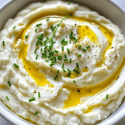 Für dieses leckere Püree braucht ihr: - 1 mittelgroßer Blumenkohlkopf, in Röschen zerteilt - 1 ganze Knoblauchzehe, geröstet - 3 Esslöffel Olivenöl - 1/4 Tasse ungesüßte Mandelmilch (oder andere Milch) - 2 Esslöffel Butter (oder veganer Ersatz) - Salz und Pfeffer nach Geschmack - Frische Schnittlauch- oder Petersilienblätter, gehackt, zum Garnieren Wenn ihr mehr Geschmack wollt, probiert folgende Zutaten: - Füge geriebenen Parmesan für mehr Tiefe hinzu. - Verwende andere pflanzliche Milch wie Hafermilch oder Sojamilch. - Ersetze Butter durch Kokosöl für eine neue Note. - Für einen scharfen Kick, gebt etwas Chili oder Paprika hinzu. Achtet beim Einkauf auf frische und hochwertige Zutaten: - Wählt einen festen Blumenkohl mit grünen Blättern. - Der Knoblauch sollte fest und trocken sein. - Achtet auf kaltgepresstes Olivenöl für den besten Geschmack. - Frische Kräuter verbessern die Farbe und den Geschmack des Pürees. Mit diesen Zutaten und Tipps macht ihr ein cremiges und leckeres Blumenkohlpüree, das jedem schmeckt! Zuerst bereite alle Zutaten vor. Du brauchst: - 1 mittelgroßen Blumenkohlkopf, in Röschen zerteilt - 1 ganze Knoblauchzehe, geröstet - 3 Esslöffel Olivenöl - 1/4 Tasse ungesüßte Mandelmilch (oder jede andere Milch nach Wahl) - 2 Esslöffel Butter (oder veganer Ersatz) - Salz und Pfeffer nach Geschmack - Frische Schnittlauch- oder Petersilienblätter, gehackt, zum Garnieren Heize den Ofen auf 200 °C vor. Achte darauf, die Knoblauchzehe gut vorzubereiten. Für den Knoblauch schneide die Oberseite der Zehe ab. So werden die Zehen freigelegt. Beträufle die Zehe mit 1 Esslöffel Olivenöl. Wickele sie in Aluminiumfolie ein. Lege den Knoblauch für etwa 30-35 Minuten in den Ofen. Er sollte weich und karamellisiert sein. Diese Röstaromen machen das Püree besonders lecker. Während der Knoblauch röstet, bringe einen Topf mit gesalzenem Wasser zum Kochen. Gib die Blumenkohlröschen in das Wasser. Koche sie für etwa 10-12 Minuten, bis sie zart sind. Danach seih den Blumenkohl ab und stelle ihn beiseite. Nach dem Rösten lasse den Knoblauch kurz abkühlen. Drücke die weichen Zehen aus der Haut in eine Rührschüssel. Füge die abgetropften Blumenkohlröschen, das restliche Olivenöl, die Mandelmilch und die Butter hinzu. Streue Salz und Pfeffer nach Geschmack dazu. Jetzt kommt der spaßige Teil! Püriere die Mischung mit einem Kartoffelstampfer oder einem Stabmixer, bis sie schön cremig ist. Wenn das Püree zu dick ist, kannst du mehr Mandelmilch hinzufügen. Schmecke alles ab und passe die Würze nach Bedarf an. Serviere das Püree warm und garniere es mit frischen Schnittlauch- oder Petersilienblättern. Dieses Püree ist eine tolle Beilage für viele Gerichte! Um das Püree schön cremig zu halten, verwende hochwertige Zutaten. Die Mandelmilch bringt eine feine Textur. Füge sie nach und nach hinzu, um die richtige Konsistenz zu erreichen. Ein wenig Butter hilft auch, die Cremigkeit zu steigern. Stelle sicher, dass der Blumenkohl gut gekocht ist, damit er sich leicht pürieren lässt. Ein häufiger Fehler ist, den Blumenkohl zu lange zu kochen. Er darf nicht matschig werden. Achte darauf, dass du beim Pürieren nicht zu viel Luft einarbeitest. Das macht das Püree schaumig. Überprüfe auch das Würzen. Zu wenig Salz oder Pfeffer mindert den Geschmack. Probiere das Püree während der Zubereitung, um den perfekten Geschmack zu finden. Serviere das Püree in einer schönen Schüssel. Garniere es mit frischem Schnittlauch oder Petersilie für einen bunten Akzent. Ein Spritzer hochwertiges Olivenöl obenauf macht das Püree noch ansprechender. Du kannst das Püree auch als Beilage zu Fleisch oder Fisch reichen. Es passt perfekt zu vielen Gerichten und macht jeden Teller schöner. {{image_4}} Wenn du eine vegane Option suchst, ersetze die Butter. Nutze stattdessen pflanzliche Margarine. Kokosnussöl ist auch eine tolle Wahl. Es gibt viele gesunde Alternativen, die den Geschmack wunderbar ergänzen. Um mehr Geschmack hinzuzufügen, probiere geröstete Zwiebeln oder frische Kräuter. Auch ein Spritzer Zitronensaft kann das Püree aufpeppen. Parmesan oder Hefeflocken bringen einen extra Umami-Geschmack. Denk daran, dass jeder Zusatz das Gericht einzigartig macht. Das Rezept ist von Natur aus glutenfrei, also keine Sorge. Achte nur darauf, dass die verwendete Margarine oder Pflanzenmilch auch glutenfrei ist. So kannst du sicher sein, dass dein Püree jedem schmeckt. Um dein geröstetes Knoblauchblumenkohlpüree frisch zu halten, lege es in einen luftdichten Behälter. Stelle sicher, dass der Behälter gut verschlossen ist. Das Püree bleibt so länger lecker. Wenn du es aufwärmen willst, mache das sanft. Nutze die Mikrowelle oder einen Topf. Füge etwas Mandelmilch hinzu, um die Cremigkeit zu bewahren. Im Kühlschrank bleibt dein Blumenkohlpüree bis zu drei Tage frisch. Achte darauf, es gut abzudecken, um Gerüche zu vermeiden. Wenn du es nach ein paar Tagen nicht isst, schau auf den Geruch oder die Farbe. Das hilft dir, sicherzustellen, dass es noch gut ist. Das Einfrieren ist eine tolle Option. Du kannst das Püree bis zu drei Monate einfrieren. Teile das Püree in Portionen auf und lege es in Gefrierbeutel. Drücke die Luft heraus, bevor du sie verschließt. Zum Auftauen lege das Püree einfach über Nacht in den Kühlschrank. Dann kannst du es wie gewohnt aufwärmen. Um das beste geröstete Knoblauchblumenkohlpüree zu machen, beginne mit frischem Blumenkohl. Wähle einen mittelgroßen Kopf. Den Knoblauch rösten wir, um den süßen, reichen Geschmack zu erhalten. Wickele die Knoblauchzehe in Folie und backe sie im Ofen. Koche den Blumenkohl in gesalzenem Wasser, bis er zart ist. Danach pürieren wir alles. Füge Mandelmilch und Butter hinzu für Cremigkeit. Würze mit Salz und Pfeffer. Das Ergebnis ist glatt und lecker. Ja, du kannst andere Gemüsesorten hinzufügen! Zum Beispiel sind Kartoffeln oder Karotten tolle Optionen. Sie bringen neue Geschmäcker und Texturen. Du kannst auch Brokkoli oder Sellerie verwenden. Koche sie zusammen mit dem Blumenkohl. Püriere sie dann wie gewohnt. So erhältst du ein buntes und nahrhaftes Gericht. Das geröstete Knoblauchblumenkohlpüree hat etwa 100 Kalorien pro Portion. Dies kann je nach Zutaten variieren. Wenn du mehr Butter oder Öl hinzufügst, steigen die Kalorien. Die Mandelmilch ist eine leichte Wahl. Sie hilft, das Püree cremig zu machen, ohne viele Kalorien hinzuzufügen. Geröstetes Knoblauchblumenkohlpüree ist einfach zuzubereiten und lecker. Wir haben die besten Zutaten, Zubereitungsschritte und hilfreiche Tipps besprochen. Denk daran, die richtigen Zutaten zu wählen und das Püree gut zu lagern. Variationen wie vegane Alternativen bieten dir viel Spielraum. Mit diesen Informationen wirst du das perfekte Püree kreieren. Probiere es aus und genieße dein köstliches Gericht!