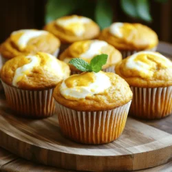 Für die Low-Carb Pumpkin Muffins benötigst du folgende Hauptzutaten: - 1 Tasse Mandelmehl - 1/2 Tasse Kürbispüree (aus der Dose oder frisch) - 1/4 Tasse Erythrit (oder einen anderen Low-Carb-Süßstoff) - 1/4 Tasse ungesüßtes Kokosmehl - 1 Teelöffel Backpulver - 1/2 Teelöffel Natron - 1 Teelöffel Zimt - 1/2 Teelöffel Muskatnuss - 1/4 Teelöffel Salz - 2 große Eier - 1/4 Tasse geschmolzenes Kokosöl - 1 Teelöffel Vanilleextrakt Diese Zutaten machen die Muffins saftig und aromatisch. Mandelmehl und Kokosmehl halten die Kohlenhydrate niedrig und geben einen tollen Geschmack. Für den leckeren Frischkäse-Swirl brauchst du: - 4 Unzen Frischkäse, weich - 2 Esslöffel Erythrit (oder deinen bevorzugten Süßstoff) - 1 Eigelb - 1/2 Teelöffel Vanilleextrakt Die Frischkäse-Zutaten sorgen für eine cremige Textur und einen süßen Kontrast zu den Muffins. Bevor du anfängst, stelle sicher, dass alle Zutaten Zimmertemperatur haben. Das sorgt für eine bessere Mischung. Wenn du frisches Kürbispüree verwendest, achte darauf, dass es gut abgetropft ist. So wird der Teig nicht zu feucht. Bereite auch deine Muffinform vor. Verwende Papierförmchen oder fette die Form mit Kokosöl ein. So lösen sich die Muffins leicht. Heize deinen Ofen auf 175°C vor. Das ist wichtig, damit die Muffins gleichmäßig backen. Lege die Muffinform mit Papierförmchen aus oder fette sie mit Kokosöl ein. So kleben die Muffins nicht fest. In einer großen Schüssel vermische die trockenen Zutaten. Nimm 1 Tasse Mandelmehl, 1/4 Tasse Kokosmehl und 1/4 Tasse Erythrit. Füge 1 Teelöffel Backpulver, 1/2 Teelöffel Natron und 1 Teelöffel Zimt hinzu. Gib 1/2 Teelöffel Muskatnuss und 1/4 Teelöffel Salz dazu. Mische alles gut, damit die Gewürze gleichmäßig verteilt sind. In einer anderen Schüssel kombinierst du die feuchten Zutaten. Nimm 1/2 Tasse Kürbispüree, 2 große Eier, 1/4 Tasse geschmolzenes Kokosöl und 1 Teelöffel Vanilleextrakt. Rühre diese Mischung, bis sie glatt ist. Diese Zutaten machen die Muffins saftig. Jetzt kommt der spannende Teil! Füge die feuchte Mischung langsam zu den trockenen Zutaten hinzu. Rühre vorsichtig, bis alles gerade so vermischt ist. Achte darauf, nicht zu lange zu rühren. So bleiben die Muffins fluffig. In einer kleinen Schüssel bereitest du den Frischkäse-Swirl vor. Mische 113 Gramm weich gewordenen Frischkäse mit 2 Esslöffeln Erythrit, 1 Eigelb und 1/2 Teelöffel Vanilleextrakt. Rühre, bis die Mischung schön cremig und glatt ist. Jetzt füllst du die Muffinform mit dem Kürbisteig. Gib jeweils etwa die Hälfte der Förmchen voll. So haben die Muffins genug Platz, um aufzugehen. Lass die Muffins im vorgeheizten Ofen für 20-25 Minuten backen. Du kannst mit einem Zahnstocher testen, ob sie fertig sind. Steche ihn in die Mitte eines Muffins. Wenn er sauber herauskommt, sind die Muffins fertig. Lass sie 10 Minuten in der Form abkühlen. Danach kannst du sie auf ein Kuchengitter setzen, um vollständig abzukühlen. Um die perfekten Muffins zu backen, gibt es einige Fehler, die Sie vermeiden sollten. - Übermischen: Wenn Sie die feuchten und trockenen Zutaten kombinieren, rühren Sie nur bis alles gemischt ist. - Falsche Temperatur: Achten Sie darauf, dass Ihr Ofen auf 350°F (175°C) vorgeheizt ist. - Muffinform nicht vorbereiten: Verwenden Sie Papierliner oder fetten Sie die Form gut ein. Diese kleinen Tipps helfen, die Muffins gleichmäßig zu backen und die perfekte Konsistenz zu erreichen. Die Muffins bleiben frisch, wenn Sie sie richtig lagern. - Luftdicht verpacken: Bewahren Sie die Muffins in einem luftdichten Behälter auf. - Kühl lagern: Stellen Sie sicher, dass der Behälter im Kühlschrank steht. - Serviervorschlag: Lassen Sie die Muffins bei Raumtemperatur etwas erwärmen, bevor Sie sie servieren. So genießen Sie den vollen Geschmack und die weiche Textur. Die Präsentation macht viel aus. Hier sind einige Ideen: - Rustikaler Holzuntergrund: Servieren Sie die Muffins auf einem rustikalen Holzbrett. - Zuckerstaub: Bestäuben Sie die Muffins leicht mit Erythritol für einen süßen Akzent. - Frische Kräuter: Garnieren Sie mit einem Zweig frischer Minze für einen Farbtupfer. Diese einfachen Tipps verwandeln Ihre Muffins in ein tolles Highlight auf jedem Tisch. {{image_2}} Ich liebe es, mit Süßungsmitteln zu experimentieren. Erythritol ist mein Favorit, weil es null Kalorien hat. Du kannst auch Stevia oder Monkfruit verwenden. Diese Alternativen sind ebenfalls low-carb. Achte darauf, die Menge anzupassen, da sie unterschiedlich süßen. Für mehr Geschmack kannst du zusätzliches Gewürz hinzufügen. Ingwer und Muskatnuss passen sehr gut zu Kürbis. Eine Prise Piment gibt einen tollen Kick. Du kannst auch Vanille oder Kardamom verwenden. Diese Gewürze machen die Muffins noch interessanter und aromatischer. Wenn du glutenfrei backen möchtest, nutze nur Mandelmehl und Kokosmehl. Diese Mehle sind schon glutenfrei. Du kannst auch Hafermehl verwenden, wenn du sicherstellst, dass es glutenfrei ist. Diese Variante bleibt lecker und weich. Achte darauf, die Backzeit leicht anzupassen, falls nötig. Um die Frische deiner Low-Carb Pumpkin Muffins mit Cream Cheese Swirl zu bewahren, lagere sie in einem luftdichten Behälter. Stellt sicher, dass der Behälter gut verschlossen ist. So bleiben die Muffins bis zu 5 Tage frisch. Du kannst sie auch in Frischhaltefolie einwickeln, um die Feuchtigkeit zu halten. Wähle einen kühlen und dunklen Ort, um die Muffins aufzubewahren. Wenn du die Muffins länger aufbewahren möchtest, friere sie ein. Lass sie zuerst komplett abkühlen. Wickel jeden Muffin in Frischhaltefolie ein und lege sie in einen Gefrierbeutel. So bleiben sie bis zu 3 Monate haltbar. Denke daran, die Muffins zu beschriften, damit du weißt, wann du sie gemacht hast. Um die gefrorenen Muffins aufzutauen, lege sie einfach für ein paar Stunden in den Kühlschrank. Du kannst sie auch bei Raumtemperatur auftauen lassen. Wenn du sie warm genießen möchtest, erwärme sie kurz in der Mikrowelle. Eine Minute bei mittlerer Hitze reicht oft aus. So bleibt der Geschmack frisch und die Textur schön weich. Ein Low-Carb Pumpkin Muffin hat etwa 5 bis 6 Gramm Kohlenhydrate pro Muffin. Dies hängt von den genauen Zutaten ab, die du verwendest. Mit Mandelmehl und Erythritol bleibt der Kohlenhydratgehalt niedrig. Diese Muffins sind eine großartige Wahl für eine kohlenhydratarme Diät. Ja, du kannst die Eier ersetzen. Verwende einen Leinsamen-Ei-Ersatz. Mische 1 Esslöffel gemahlene Leinsamen mit 2,5 Esslöffel Wasser. Lass es 5 Minuten stehen, bis es dick wird. Dies gibt deinem Muffin die nötige Bindung. Die Muffins halten sich in einem luftdichten Behälter etwa 3 bis 4 Tage. Du kannst sie auch im Kühlschrank aufbewahren, um ihre Frische zu verlängern. Wenn du sie länger aufbewahren möchtest, friere sie einfach ein. Zu diesen Muffins passen viele Beilagen. Frischkäse oder griechischer Joghurt sind tolle Optionen. Du kannst auch etwas Honig oder Marmelade dazu servieren. Diese Kombinationen bringen noch mehr Geschmack. Die Zutaten sind in den meisten Supermärkten leicht zu finden. Mandelmehl und Erythritol bekommst du in der glutenfreien oder diätetischen Abteilung. Der Rest der Zutaten wie Kürbispüree und Gewürze sind ebenfalls leicht erhältlich. Online-Shops bieten auch eine gute Auswahl. Diese Anleitung zeigt dir alles, was du für leckere Muffins brauchst. Wir haben die Hauptzutaten, die Methode und sogar Tipps für Variationen und Aufbewahrung durchgesprochen. Die Zubereitung ist einfach, und du kannst viele Fehler leicht vermeiden. Denke daran, dass die Lagerung wichtig für die Frische ist. Mit den Tipps und Tricks, die ich gegeben habe, wirst du deine Muffins sicher perfektionieren. Viel Spaß beim Backen und Genießen deiner Muffins!