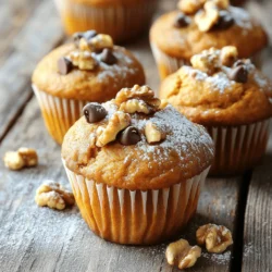 Um die besten Bakery-Style Pumpkin Muffins zu machen, brauchst du die folgenden Zutaten: - 1 ¾ Tassen Allzweckmehl - 1 Teelöffel Backpulver - 1 Teelöffel Natron - ½ Teelöffel Salz - 1 Teelöffel gemahlener Zimt - ½ Teelöffel gemahlene Muskatnuss - ½ Teelöffel gemahlener Ingwer - 1 Tasse weißer Zucker - ½ Tasse brauner Zucker (fest gepackt) - 1 Tasse Kürbispüree aus der Dose - 2 große Eier - ½ Tasse Pflanzenöl - ½ Teelöffel Vanilleextrakt - 1 Tasse gehackte Walnüsse (optional) - ½ Tasse Schokoladenstückchen (optional) Diese Zutaten sind einfach zu finden. Der Kürbis gibt den Muffins einen tollen Geschmack. Die Gewürze machen sie warm und einladend. Die Nüsse und Schokolade können für mehr Textur und Geschmack sorgen. Wenn du magst, kannst du die Nüsse und Schokolade auch weglassen. Achte darauf, alles gut zu messen. So werden die Muffins gleichmäßig und lecker. Heize deinen Ofen auf 175°C vor. Das sorgt dafür, dass die Muffins gleichmäßig backen. Bereite ein Muffinblech vor, indem du es mit Papierförmchen auskleidest oder leicht einfettest. Nimm eine mittelgroße Schüssel. Mische darin 1 ¾ Tassen Allzweckmehl, 1 Teelöffel Backpulver, 1 Teelöffel Natron, und ½ Teelöffel Salz. Füge 1 Teelöffel gemahlenen Zimt, ½ Teelöffel gemahlene Muskatnuss, und ½ Teelöffel gemahlenen Ingwer hinzu. Rühre alles gut durch und stelle die Mischung beiseite. In einer großen Schüssel vermenge 1 Tasse weißen Zucker, ½ Tasse braunen Zucker und 1 Tasse Kürbispüree aus der Dose. Mische die Zutaten gut, bis die Zuckerkristalle gleichmäßig verteilt sind. Schlage 2 große Eier einzeln in die Zuckermischung. Rühre gut um, bis jedes Ei vollständig eingearbeitet ist. So wird der Teig schön luftig. Gib ½ Tasse Pflanzenöl und ½ Teelöffel Vanilleextrakt zur Mischung. Rühre alles, bis du eine glatte Masse erhältst. Dies sorgt für einen tollen Geschmack und eine feuchte Textur. Füge die trockene Mischung langsam zur nassen Mischung hinzu. Rühre vorsichtig, bis alles gerade so vermischt ist. Übermische den Teig nicht, damit die Muffins fluffig bleiben. Wenn du magst, füge 1 Tasse gehackte Walnüsse und ½ Tasse Schokoladenstückchen hinzu. Füge sie vorsichtig in den Teig ein, damit sie gleichmäßig verteilt sind. Gieße den Teig in die vorbereiteten Muffinförmchen. Fülle jedes Förmchen etwa zu ⅔ voll. So haben die Muffins genug Platz zum Aufgehen. Schiebe das Muffinblech in den vorgeheizten Ofen. Backe die Muffins für 18-20 Minuten. Überprüfe mit einem Zahnstocher, ob sie durch sind. Der Zahnstocher sollte sauber herauskommen. Lass die Muffins für 5 Minuten im Blech abkühlen. Danach lege sie auf ein Kuchengitter, damit sie vollständig auskühlen. So bleiben sie schön locker und fluffig. - Die richtige Temperatur: Heize deinen Ofen auf 175°C vor. Diese Temperatur sorgt für gleichmäßiges Backen. Muffins brauchen diese Wärme, um schön fluffig zu werden. - Messen der Zutaten: Verwende trockene Messbecher für Mehl und Zucker. Fülle den Becher bis zur Oberkante und streiche überschüssiges Mehl ab. So erhältst du die richtige Menge für den perfekten Teig. - Overmixing: Mische die Zutaten nur so lange, bis sie gerade vermengt sind. Zu viel Rühren macht die Muffins hart. Halte sie luftig und weich. - Zu lange Backzeit: Backe die Muffins 18 bis 20 Minuten. Überprüfe die Muffins mit einem Zahnstocher. Wenn er sauber herauskommt, sind sie fertig. - Mit Butter oder Frischkäse servieren: Genieße die warmen Muffins mit einem Stück Butter oder Frischkäse. Das macht sie noch leckerer. - Mit Puderzucker bestäuben: Für einen süßen Touch, bestäube deine Muffins mit Puderzucker. Das sieht schön aus und schmeckt toll. {{image_2}} Du kannst deine Muffins auf spannende Weise anpassen. Eine tolle Idee ist, verschiedene Nüsse hinzuzufügen. Walnüsse sind klassisch, aber du kannst auch Pekannüsse oder Mandeln verwenden. Diese Nüsse bringen eine schöne Textur und einen tollen Geschmack. Eine weitere Option sind getrocknete Früchte. Rosinen oder Cranberries geben eine süßliche Note. Sie passen perfekt zum Kürbis. Du kannst sie einfach in den Teig mischen, bevor du die Muffins backst. Diese kleinen Änderungen machen einen großen Unterschied. Die Gewürze sind ein weiterer Bereich, den du anpassen kannst. Du kannst mehr Zimt oder Muskatnuss hinzufügen. Es ist auch möglich, Ingwer zu variieren. Wenn du es schärfer magst, erhöhe die Menge. Diese kleinen Anpassungen geben den Muffins deinen persönlichen Touch. Ein Austausch von Zuckersorten kann auch spannend sein. Probiere Honig oder Ahornsirup anstelle von Zucker. Diese Alternativen bringen neue Geschmäcker in deine Muffins. Sie machen sie auch ein bisschen gesünder. Wenn du glutenfrei backen möchtest, gibt es Lösungen. Du kannst einfach glutenfreies Mehl verwenden. Achte darauf, dass du eine Mischung wählst, die gut bindet. Diese Mehle sind oft in Geschäften erhältlich. So kannst du die Muffins genießen, ohne auf den Geschmack zu verzichten. Bewahre die Muffins in einem luftdichten Behälter auf. So bleiben sie frisch und weich. Stelle den Behälter an einen kühlen Ort. Die Kühlung verhindert, dass sie schnell austrocknen. Die Muffins sind am besten frisch, wenn du sie innerhalb von drei Tagen isst. Nach dieser Zeit könnten sie an Geschmack verlieren. Wenn du sie länger aufbewahren möchtest, friere sie besser ein. Um Muffins einzufrieren, lasse sie zuerst komplett abkühlen. Wickele sie dann einzeln in Frischhaltefolie. Lege die eingewickelten Muffins in einen Gefrierbeutel. So vermeiden sie Frostgeschmack. Zum Auftauen, lasse sie bei Raumtemperatur oder in der Mikrowelle auftauen. Um saftige Kürbismuffins zu machen, benutze ich viel Kürbispüree. Das Püree bringt Feuchtigkeit und Geschmack. Ich füge auch Öl hinzu, um die Muffins zart zu halten. Wenn du möchtest, kannst du auch Joghurt oder Apfelmus verwenden. Diese Zutaten helfen, die Muffins weich und feucht zu halten. Ja, du kannst die Muffins vegan machen! Ersetze die Eier durch Apfelmus oder Leinsamen. Verwende pflanzliches Öl anstelle von Butter. Achte darauf, auch einen veganen Zucker zu wählen. So bekommst du köstliche, vegane Kürbismuffins. Um den Zuckergehalt zu senken, verwende weniger weißen und braunen Zucker. Du kannst auch Honig oder Ahornsirup nutzen. Diese Süßstoffe sind natürlich und können den Geschmack verbessern. Ein weiteres Geheimnis ist das Hinzufügen von Gewürzen. Zimt und Ingwer bringen viel Geschmack ohne extra Zucker. Wenn du Mini-Muffins machst, reduziert sich die Backzeit. Backe sie etwa 10 bis 15 Minuten. Überprüfe die Muffins mit einem Zahnstocher. Wenn er sauber herauskommt, sind sie fertig. So hast du schnell leckere Mini-Kürbismuffins! Zusammenfassend haben wir die Zutaten, die Schritt-für-Schritt-Anleitung und nützliche Tipps für köstliche Kürbismuffins besprochen. Denke daran, die Zutaten richtig zu messen und die Muffins nicht zu lange zu backen. Experimentiere mit verschiedenen Füllungen und Geschmäckern, um deine Muffins zu personalisieren. Lagere sie gut, damit sie frisch bleiben. Diese Muffins sind ein echter Genuss und einfach zu machen! Viel Spaß beim Backen!
